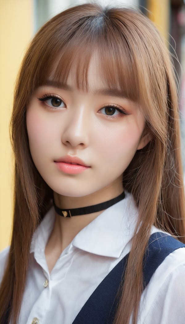 Tags: 21872187, SDXL
{"3": {"inputs": {"seed": 758842421132391, "steps": 32, "cfg": 5.64, "sampler_name": "dpmpp_2m", "scheduler": "karras", "denoise": 1.0, "model": ["27", 0], "positive": ["6", 0], "negative": ["7", 0], "latent_image": ["5", 0]}, "class_type": "KSampler"}, "4": {"inputs": {"ckpt_name": "juggernautxl.safetensors"}, "class_type": "CheckpointLoaderSimple"}, "5": {"inputs": {"width": 768, "height": 1344, "batch_size": 1}, "class_type": "EmptyLatentImage"}, "6": {"inputs": {"text": "19 year old girl, (blush:1.02), (double eyelids:1.01), (seductive facial expression:1.07), (beautiful eyes:0.99), (eyelashes:1.14), (seductive pose:1.02), (cute:0.97), (sexy lips:1.04), (slim:0.99), (detailed face:1.06), (pale skin:0.96), (idol:1.08), (temptress:0.95), (in a seductive pose:1.06), (large perky breasts:0.97), (cleavage:1.07), (thigh gap:1.03), (school uniform:1.04), choker, busy street, (candid cinema:1.08), (skin fuzz:1.00), (portra:1.05), (film:1.03), (textured skin:1.06), (RAW:1.06), (detailed skin:1.05), (soft lighting:1.05), (natural looking skin:1.02)", "clip": ["27", 1]}, "class_type": "CLIPTextEncode"}, "7": {"inputs": {"text": "(twisted:1.14), (open mouth:1.08), (bad hands:1.09), (distorted:1.12), (watermark:1.09), (low resolution:1.12), (worst quality:1.11)", "clip": ["27", 1]}, "class_type": "CLIPTextEncode"}, "8": {"inputs": {"samples": ["3", 0], "vae": ["4", 2]}, "class_type": "VAEDecode"}, "25": {"inputs": {"lora_name": "nudify_xl.safetensors", "strength_model": 0.23, "strength_clip": 0.13, "model": ["4", 0], "clip": ["4", 1]}, "class_type": "LoraLoader"}, "26": {"inputs": {"lora_name": "shirtlift_SDXL_v2.safetensors", "strength_model": 0.14, "strength_clip": 0.05, "model": ["25", 0], "clip": ["25", 1]}, "class_type": "LoraLoader"}, "27": {"inputs": {"lora_name": "PerfectEyesXL.safetensors", "strength_model": 0.19, "strength_clip": 0.05, "model": ["26", 0], "clip": ["26", 1]}, "class_type": "LoraLoader"}, "30": {"inputs": {"model_name": "4x_NMKD-Superscale-SP_178000_G.pth"}, "class_type": "UpscaleModelLoader"}, "31": {"inputs": {"upscale_model": ["30", 0], "image": ["8", 0]}, "class_type": "ImageUpscaleWithModel"}, "32": {"inputs": {"upscale_method": "lanczos", "scale_by": 0.5, "image": ["31", 0]}, "class_type": "ImageScaleBy"}, "33": {"inputs": {"pixels": ["32", 0], "vae": ["4", 2]}, "class_type": "VAEEncode"}, "34": {"inputs": {"seed": 758842421132391, "steps": 32, "cfg": 5.64, "sampler_name": "dpmpp_2m", "scheduler": "karras", "denoise": 0.3, "model": ["27", 0], "positive": ["6", 0], "negative": ["7", 0], "latent_image": ["33", 0]}, "class_type": "KSampler"}, "36": {"inputs": {"samples": ["34", 0], "vae": ["4", 2]}, "class_type": "VAEDecode"}, "39": {"inputs": {"filename_prefix": "comfyapi-1733113682197", "images": ["36", 0]}, "class_type": "SaveImage"}}