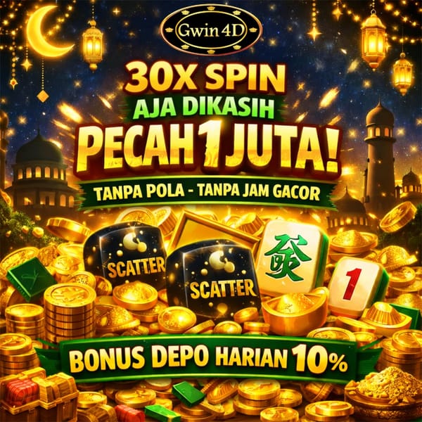 Tags: GWIN4D slot gacor 30x spin pecah 1 juta situs slot online terpercaya dengan bonus deposit harian 10 persen dan jackpot besar
