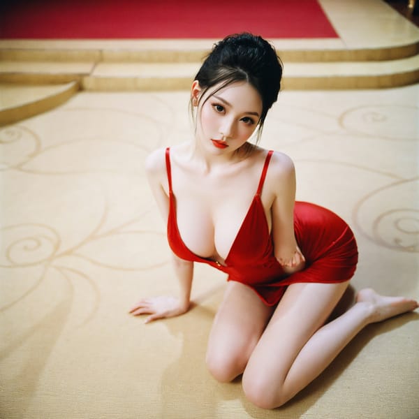 Tags: 21872187, SDXL
{"3": {"inputs": {"seed": 461306401727703, "steps": 64, "cfg": 7.96, "sampler_name": "dpmpp_2m", "scheduler": "karras", "denoise": 1.0, "model": ["27", 0], "positive": ["6", 0], "negative": ["7", 0], "latent_image": ["5", 0]}, "class_type": "KSampler"}, "4": {"inputs": {"ckpt_name": "helloworldxl.safetensors"}, "class_type": "CheckpointLoaderSimple"}, "5": {"inputs": {"width": 1024, "height": 1024, "batch_size": 1}, "class_type": "EmptyLatentImage"}, "6": {"inputs": {"text": "21 year old girl, (idol:1.07), (pale skin:1.06), (seductive facial expression:1.11), (sexy lips:1.05), (detailed face:1.14), (temptress:0.95), (cute:1.09), (double eyelids:0.98), (seductive pose:1.04), (slim:0.97), (beautiful eyes:1.11), (eyelashes:1.05), (blush:1.04), (in a seductive pose:1.00), (large perky breasts:0.96), (cleavage:1.05), (thigh gap:1.01), (wearing a low-cut red dress:0.98) at a ballroom, (RAW:1.01), (portra:1.08), (skin fuzz:1.01), (candid cinema:1.08), (detailed skin:1.00), (textured skin:1.06), (soft lighting:1.03), (film:1.03), (natural looking skin:1.04)", "clip": ["27", 1]}, "class_type": "CLIPTextEncode"}, "7": {"inputs": {"text": "(worst quality:1.11), (watermark:1.14), (distorted:1.12), (open mouth:1.11), (twisted:1.06), (bad hands:1.13), (low resolution:1.13)", "clip": ["27", 1]}, "class_type": "CLIPTextEncode"}, "8": {"inputs": {"samples": ["3", 0], "vae": ["4", 2]}, "class_type": "VAEDecode"}, "25": {"inputs": {"lora_name": "nudify_xl.safetensors", "strength_model": 0.17, "strength_clip": 0.33, "model": ["4", 0], "clip": ["4", 1]}, "class_type": "LoraLoader"}, "26": {"inputs": {"lora_name": "shirtlift_SDXL_v2.safetensors", "strength_model": 0.07, "strength_clip": 0.08, "model": ["25", 0], "clip": ["25", 1]}, "class_type": "LoraLoader"}, "27": {"inputs": {"lora_name": "PerfectEyesXL.safetensors", "strength_model": 0.19, "strength_clip": 0.18, "model": ["26", 0], "clip": ["26", 1]}, "class_type": "LoraLoader"}, "30": {"inputs": {"model_name": "4x_NMKD-Superscale-SP_178000_G.pth"}, "class_type": "UpscaleModelLoader"}, "31": {"inputs": {"upscale_model": ["30", 0], "image": ["8", 0]}, "class_type": "ImageUpscaleWithModel"}, "32": {"inputs": {"upscale_method": "lanczos", "scale_by": 0.5, "image": ["31", 0]}, "class_type": "ImageScaleBy"}, "33": {"inputs": {"pixels": ["32", 0], "vae": ["4", 2]}, "class_type": "VAEEncode"}, "34": {"inputs": {"seed": 461306401727703, "steps": 64, "cfg": 7.96, "sampler_name": "dpmpp_2m", "scheduler": "karras", "denoise": 0.3, "model": ["27", 0], "positive": ["6", 0], "negative": ["7", 0], "latent_image": ["33", 0]}, "class_type": "KSampler"}, "36": {"inputs": {"samples": ["34", 0], "vae": ["4", 2]}, "class_type": "VAEDecode"}, "39": {"inputs": {"filename_prefix": "comfyapi-1715842508679", "images": ["36", 0]}, "class_type": "SaveImage"}}