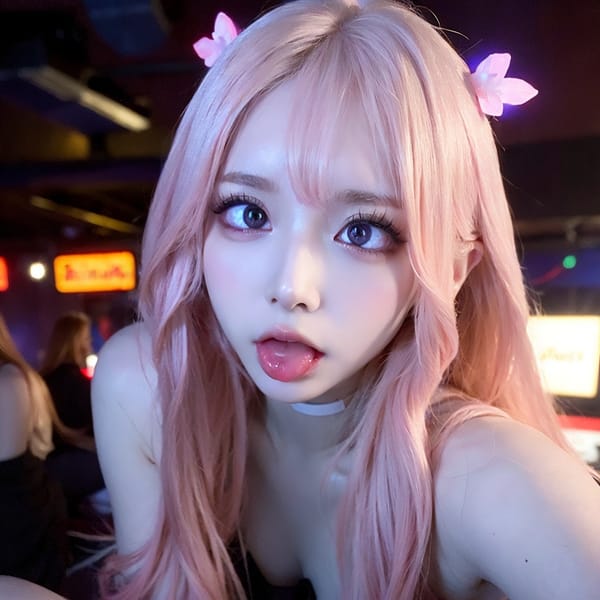 Tags: 21872187
<lora:JapaneseDollLikeness_v15:0.50>, <lora:koreanDollLikeness:0.56>, <lora:YaeMiko_Test:0.62>, (ukrainian:1.03), (clubbing:0.97), party, club, <lora:ahegao-x-v4:0.59>, ahegao face, pleasure, extremely detailed eyes, extremely detailed face, cute, (photorealistic:1.06), seductive smile, double eyelids, eyelashes, pale skin, textured skin, 4K, best quality, hyper realistic, tall, (long slim legs:1.11), delicate and beautiful girl, (dramatic:1.12)
Negative prompt: drawings, sketches, anime, fat, disfigured, (low quality:1.94), (worst quality:1.92)
Steps: 32, Sampler: DPM++ 2M Karras, CFG scale: 5.33, Seed: 2414738760, Size: 512x512, Model hash: fc2511737a, Model: chilloutmix_NiPrunedFp32Fix, Seed resize from: -1x-1, Denoising strength: 0.35, Version: v1.2.1, Hires upscale: 2.0, Hires steps: 16, Hires upscaler: ESRGAN_4x