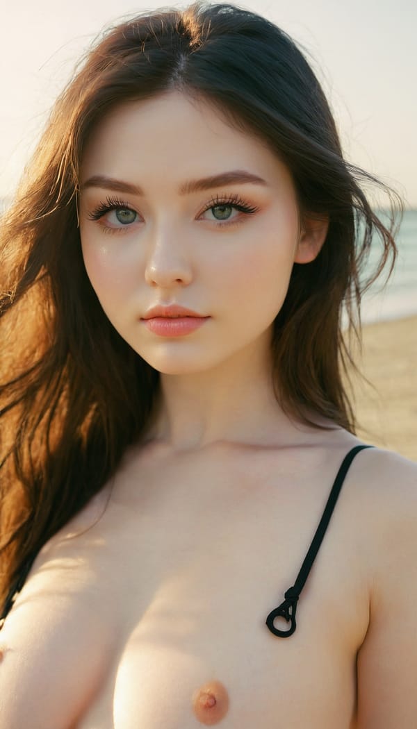 Tags: 21872187, SDXL
{"3": {"inputs": {"seed": 109961021217631, "steps": 32, "cfg": 6.22, "sampler_name": "dpmpp_2m", "scheduler": "karras", "denoise": 1.0, "model": ["27", 0], "positive": ["6", 0], "negative": ["7", 0], "latent_image": ["5", 0]}, "class_type": "KSampler"}, "4": {"inputs": {"ckpt_name": "juggernautxl.safetensors"}, "class_type": "CheckpointLoaderSimple"}, "5": {"inputs": {"width": 768, "height": 1344, "batch_size": 1}, "class_type": "EmptyLatentImage"}, "6": {"inputs": {"text": "25 year old girl, (eyelashes:1.11), (pale skin:1.02), (blush:0.98), (sexy lips:1.12), (seductive pose:1.10), (seductive facial expression:0.95), (detailed face:1.11), (temptress:1.13), (idol:1.07), (slim:1.03), (beautiful eyes:1.05), (double eyelids:1.01), (cute:1.12), (in a seductive pose:1.14), (large perky breasts:1.03), (cleavage:1.13), (thigh gap:1.03), strolling (nude:0.98) at a beach, (portra:1.07), (candid cinema:1.07), (textured skin:1.08), (film:1.01), (RAW:1.09), (detailed skin:1.03), (skin fuzz:1.07), (natural looking skin:1.00), (soft lighting:1.07)", "clip": ["27", 1]}, "class_type": "CLIPTextEncode"}, "7": {"inputs": {"text": "(bad hands:1.05), (worst quality:1.08), (watermark:1.13), (open mouth:1.05), (twisted:1.14), (distorted:1.06), (low resolution:1.07)", "clip": ["27", 1]}, "class_type": "CLIPTextEncode"}, "8": {"inputs": {"samples": ["3", 0], "vae": ["4", 2]}, "class_type": "VAEDecode"}, "25": {"inputs": {"lora_name": "nudify_xl.safetensors", "strength_model": 0.19, "strength_clip": 0.2, "model": ["4", 0], "clip": ["4", 1]}, "class_type": "LoraLoader"}, "26": {"inputs": {"lora_name": "shirtlift_SDXL_v2.safetensors", "strength_model": 0.08, "strength_clip": 0.02, "model": ["25", 0], "clip": ["25", 1]}, "class_type": "LoraLoader"}, "27": {"inputs": {"lora_name": "PerfectEyesXL.safetensors", "strength_model": 0.16, "strength_clip": 0.08, "model": ["26", 0], "clip": ["26", 1]}, "class_type": "LoraLoader"}, "30": {"inputs": {"model_name": "4x_NMKD-Superscale-SP_178000_G.pth"}, "class_type": "UpscaleModelLoader"}, "31": {"inputs": {"upscale_model": ["30", 0], "image": ["8", 0]}, "class_type": "ImageUpscaleWithModel"}, "32": {"inputs": {"upscale_method": "lanczos", "scale_by": 0.5, "image": ["31", 0]}, "class_type": "ImageScaleBy"}, "33": {"inputs": {"pixels": ["32", 0], "vae": ["4", 2]}, "class_type": "VAEEncode"}, "34": {"inputs": {"seed": 109961021217631, "steps": 32, "cfg": 6.22, "sampler_name": "dpmpp_2m", "scheduler": "karras", "denoise": 0.3, "model": ["27", 0], "positive": ["6", 0], "negative": ["7", 0], "latent_image": ["33", 0]}, "class_type": "KSampler"}, "36": {"inputs": {"samples": ["34", 0], "vae": ["4", 2]}, "class_type": "VAEDecode"}, "39": {"inputs": {"filename_prefix": "comfyapi-1726826935476", "images": ["36", 0]}, "class_type": "SaveImage"}}