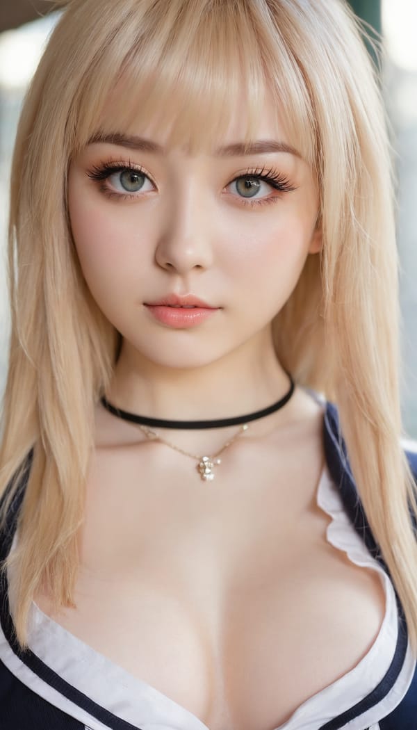 Tags: 21872187, SDXL
{"3": {"inputs": {"seed": 659282276264851, "steps": 64, "cfg": 5.09, "sampler_name": "dpmpp_2m", "scheduler": "karras", "denoise": 1.0, "model": ["27", 0], "positive": ["6", 0], "negative": ["7", 0], "latent_image": ["5", 0]}, "class_type": "KSampler"}, "4": {"inputs": {"ckpt_name": "juggernautxl.safetensors"}, "class_type": "CheckpointLoaderSimple"}, "5": {"inputs": {"width": 768, "height": 1344, "batch_size": 1}, "class_type": "EmptyLatentImage"}, "6": {"inputs": {"text": "26 year old girl, (idol:1.00), (beautiful eyes:1.11), (seductive facial expression:0.95), (pale skin:1.06), (eyelashes:1.09), (seductive pose:1.12), (sexy lips:0.99), (double eyelids:1.02), (temptress:1.13), (detailed face:1.03), (blush:1.12), (slim:1.10), (cute:1.06), (in a seductive pose:1.04), (large perky breasts:0.95), (cleavage:1.13), (thigh gap:0.99), (school uniform:1.11), choker, busy street, (RAW:1.04), (film:1.01), (soft lighting:1.06), (natural looking skin:1.08), (textured skin:1.05), (candid cinema:1.03), (skin fuzz:1.08), (portra:1.01), (detailed skin:1.01)", "clip": ["27", 1]}, "class_type": "CLIPTextEncode"}, "7": {"inputs": {"text": "(worst quality:1.12), (watermark:1.05), (distorted:1.13), (bad hands:1.14), (twisted:1.09), (low resolution:1.07), (open mouth:1.13)", "clip": ["27", 1]}, "class_type": "CLIPTextEncode"}, "8": {"inputs": {"samples": ["3", 0], "vae": ["4", 2]}, "class_type": "VAEDecode"}, "25": {"inputs": {"lora_name": "nudify_xl.safetensors", "strength_model": 0.13, "strength_clip": 0.33, "model": ["4", 0], "clip": ["4", 1]}, "class_type": "LoraLoader"}, "26": {"inputs": {"lora_name": "shirtlift_SDXL_v2.safetensors", "strength_model": 0.19, "strength_clip": 0.13, "model": ["25", 0], "clip": ["25", 1]}, "class_type": "LoraLoader"}, "27": {"inputs": {"lora_name": "PerfectEyesXL.safetensors", "strength_model": 0.0, "strength_clip": 0.13, "model": ["26", 0], "clip": ["26", 1]}, "class_type": "LoraLoader"}, "30": {"inputs": {"model_name": "4x_NMKD-Superscale-SP_178000_G.pth"}, "class_type": "UpscaleModelLoader"}, "31": {"inputs": {"upscale_model": ["30", 0], "image": ["8", 0]}, "class_type": "ImageUpscaleWithModel"}, "32": {"inputs": {"upscale_method": "lanczos", "scale_by": 0.5, "image": ["31", 0]}, "class_type": "ImageScaleBy"}, "33": {"inputs": {"pixels": ["32", 0], "vae": ["4", 2]}, "class_type": "VAEEncode"}, "34": {"inputs": {"seed": 659282276264851, "steps": 64, "cfg": 5.09, "sampler_name": "dpmpp_2m", "scheduler": "karras", "denoise": 0.3, "model": ["27", 0], "positive": ["6", 0], "negative": ["7", 0], "latent_image": ["33", 0]}, "class_type": "KSampler"}, "36": {"inputs": {"samples": ["34", 0], "vae": ["4", 2]}, "class_type": "VAEDecode"}, "39": {"inputs": {"filename_prefix": "comfyapi-1726799192167", "images": ["36", 0]}, "class_type": "SaveImage"}}