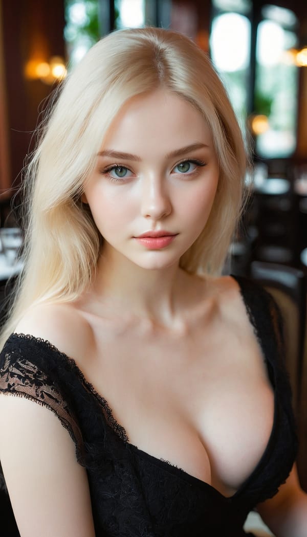 Tags: 21872187, SDXL
{"3": {"inputs": {"seed": 731138166043517, "steps": 64, "cfg": 6.35, "sampler_name": "dpmpp_2m", "scheduler": "karras", "denoise": 1.0, "model": ["27", 0], "positive": ["6", 0], "negative": ["7", 0], "latent_image": ["5", 0]}, "class_type": "KSampler"}, "4": {"inputs": {"ckpt_name": "juggernautxl.safetensors"}, "class_type": "CheckpointLoaderSimple"}, "5": {"inputs": {"width": 768, "height": 1344, "batch_size": 1}, "class_type": "EmptyLatentImage"}, "6": {"inputs": {"text": "21 year old girl, (irish:1.14), (ukrainian:1.11), (russian:1.01), (detailed face:1.05), (slim:1.14), (eyelashes:0.98), (pale skin:1.12), (seductive facial expression:1.04), (blush:0.95), (beautiful eyes:1.12), (double eyelids:1.09), (temptress:1.07), (sexy lips:1.09), (idol:0.95), (in a seductive pose:1.06), (large perky breasts:1.01), (cleavage:1.03), (thigh gap:0.96), (wearing a little black dress:0.97) at a fine dining restaurant, (natural looking skin:1.09), (RAW:1.02), (skin fuzz:1.01), (detailed skin:1.02), (soft lighting:1.01), (textured skin:1.08), (film:1.05), (portra:1.04), (candid cinema:1.01)", "clip": ["27", 1]}, "class_type": "CLIPTextEncode"}, "7": {"inputs": {"text": "(open mouth:1.10), (worst quality:1.10), (bad hands:1.13), (low resolution:1.08), (twisted:1.05), (watermark:1.07), (distorted:1.13)", "clip": ["27", 1]}, "class_type": "CLIPTextEncode"}, "8": {"inputs": {"samples": ["3", 0], "vae": ["4", 2]}, "class_type": "VAEDecode"}, "25": {"inputs": {"lora_name": "nudify_xl.safetensors", "strength_model": 0.09, "strength_clip": 0.33, "model": ["4", 0], "clip": ["4", 1]}, "class_type": "LoraLoader"}, "26": {"inputs": {"lora_name": "shirtlift_SDXL_v2.safetensors", "strength_model": 0.0, "strength_clip": 0.09, "model": ["25", 0], "clip": ["25", 1]}, "class_type": "LoraLoader"}, "27": {"inputs": {"lora_name": "PerfectEyesXL.safetensors", "strength_model": 0.17, "strength_clip": 0.14, "model": ["26", 0], "clip": ["26", 1]}, "class_type": "LoraLoader"}, "30": {"inputs": {"model_name": "4x_NMKD-Superscale-SP_178000_G.pth"}, "class_type": "UpscaleModelLoader"}, "31": {"inputs": {"upscale_model": ["30", 0], "image": ["8", 0]}, "class_type": "ImageUpscaleWithModel"}, "32": {"inputs": {"upscale_method": "lanczos", "scale_by": 0.5, "image": ["31", 0]}, "class_type": "ImageScaleBy"}, "33": {"inputs": {"pixels": ["32", 0], "vae": ["4", 2]}, "class_type": "VAEEncode"}, "34": {"inputs": {"seed": 731138166043517, "steps": 64, "cfg": 6.35, "sampler_name": "dpmpp_2m", "scheduler": "karras", "denoise": 0.3, "model": ["27", 0], "positive": ["6", 0], "negative": ["7", 0], "latent_image": ["33", 0]}, "class_type": "KSampler"}, "36": {"inputs": {"samples": ["34", 0], "vae": ["4", 2]}, "class_type": "VAEDecode"}, "39": {"inputs": {"filename_prefix": "comfyapi-1714248284044", "images": ["36", 0]}, "class_type": "SaveImage"}}