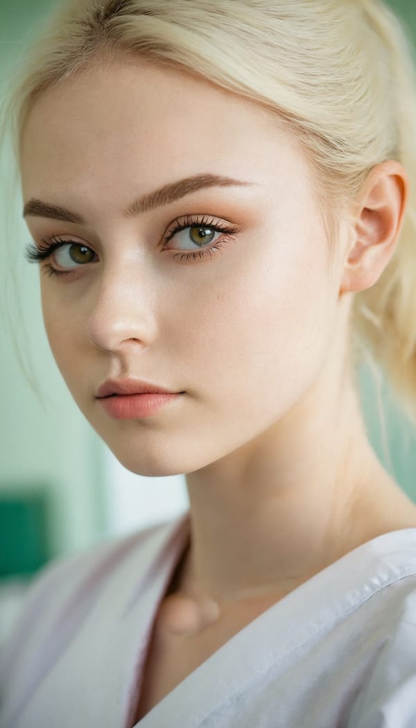 Tags: 21872187, SDXL
{"3": {"inputs": {"seed": 269463723307451, "steps": 32, "cfg": 5.63, "sampler_name": "dpmpp_2m", "scheduler": "karras", "denoise": 1.0, "model": ["27", 0], "positive": ["6", 0], "negative": ["7", 0], "latent_image": ["5", 0]}, "class_type": "KSampler"}, "4": {"inputs": {"ckpt_name": "juggernautxl.safetensors"}, "class_type": "CheckpointLoaderSimple"}, "5": {"inputs": {"width": 768, "height": 1344, "batch_size": 1}, "class_type": "EmptyLatentImage"}, "6": {"inputs": {"text": "19 year old girl, (irish:1.05), (ukrainian:1.02), (seductive facial expression:1.07), (seductive pose:1.11), (detailed face:1.07), (beautiful eyes:0.96), (eyelashes:1.03), (pale skin:1.08), (temptress:1.06), (sexy lips:0.98), (blush:1.05), (slim:1.03), (cute:1.03), (on all fours:1.11), (spreading ass cheeks:1.10), (from behind:1.01), (backboob:0.98), (nurse in uniform:0.98) working in a hospital ward, (detailed skin:1.03), (skin fuzz:1.03), (textured skin:1.09), (natural looking skin:1.07), (portra:1.00), (film:1.03), (candid cinema:1.01), (soft lighting:1.05), (RAW:1.01)", "clip": ["27", 1]}, "class_type": "CLIPTextEncode"}, "7": {"inputs": {"text": "(worst quality:1.12), (low resolution:1.14), (twisted:1.05), (distorted:1.05), (open mouth:1.13), (watermark:1.14), (bad hands:1.10)", "clip": ["27", 1]}, "class_type": "CLIPTextEncode"}, "8": {"inputs": {"samples": ["3", 0], "vae": ["4", 2]}, "class_type": "VAEDecode"}, "25": {"inputs": {"lora_name": "nudify_xl.safetensors", "strength_model": 0.27, "strength_clip": 0.17, "model": ["4", 0], "clip": ["4", 1]}, "class_type": "LoraLoader"}, "26": {"inputs": {"lora_name": "shirtlift_SDXL_v2.safetensors", "strength_model": 0.06, "strength_clip": 0.18, "model": ["25", 0], "clip": ["25", 1]}, "class_type": "LoraLoader"}, "27": {"inputs": {"lora_name": "PerfectEyesXL.safetensors", "strength_model": 0.03, "strength_clip": 0.11, "model": ["26", 0], "clip": ["26", 1]}, "class_type": "LoraLoader"}, "30": {"inputs": {"model_name": "4x_NMKD-Superscale-SP_178000_G.pth"}, "class_type": "UpscaleModelLoader"}, "31": {"inputs": {"upscale_model": ["30", 0], "image": ["8", 0]}, "class_type": "ImageUpscaleWithModel"}, "32": {"inputs": {"upscale_method": "lanczos", "scale_by": 0.5, "image": ["31", 0]}, "class_type": "ImageScaleBy"}, "33": {"inputs": {"pixels": ["32", 0], "vae": ["4", 2]}, "class_type": "VAEEncode"}, "34": {"inputs": {"seed": 269463723307451, "steps": 32, "cfg": 5.63, "sampler_name": "dpmpp_2m", "scheduler": "karras", "denoise": 0.3, "model": ["27", 0], "positive": ["6", 0], "negative": ["7", 0], "latent_image": ["33", 0]}, "class_type": "KSampler"}, "36": {"inputs": {"samples": ["34", 0], "vae": ["4", 2]}, "class_type": "VAEDecode"}, "39": {"inputs": {"filename_prefix": "comfyapi-1735769457530", "images": ["36", 0]}, "class_type": "SaveImage"}}