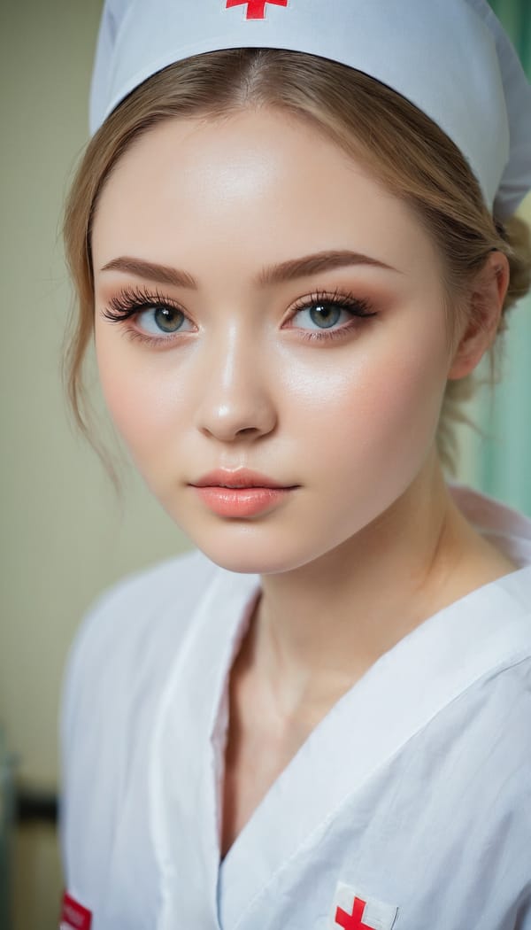 Tags: 21872187, SDXL
{"3": {"inputs": {"seed": 591833468436917, "steps": 32, "cfg": 6.06, "sampler_name": "dpmpp_2m", "scheduler": "karras", "denoise": 1.0, "model": ["27", 0], "positive": ["6", 0], "negative": ["7", 0], "latent_image": ["5", 0]}, "class_type": "KSampler"}, "4": {"inputs": {"ckpt_name": "juggernautxl.safetensors"}, "class_type": "CheckpointLoaderSimple"}, "5": {"inputs": {"width": 768, "height": 1344, "batch_size": 1}, "class_type": "EmptyLatentImage"}, "6": {"inputs": {"text": "22 year old girl, (russian:1.06), (eyelashes:1.08), (cute:1.08), (sexy lips:1.04), (blush:0.95), (detailed face:1.02), (slim:1.13), (double eyelids:1.05), (seductive pose:0.98), (temptress:0.99), (idol:1.05), (pale skin:1.08), (seductive facial expression:1.01), (beautiful eyes:1.08), (on all fours:1.08), (spreading ass cheeks:1.00), (from behind:1.01), (backboob:1.06), (nurse in uniform:1.09) working in a hospital ward, (soft lighting:1.06), (skin fuzz:1.00), (portra:1.02), (candid cinema:1.04), (detailed skin:1.08), (RAW:1.07), (natural looking skin:1.02), (textured skin:1.07), (film:1.03)", "clip": ["27", 1]}, "class_type": "CLIPTextEncode"}, "7": {"inputs": {"text": "(open mouth:1.06), (distorted:1.12), (bad hands:1.06), (low resolution:1.09), (watermark:1.09), (worst quality:1.14)", "clip": ["27", 1]}, "class_type": "CLIPTextEncode"}, "8": {"inputs": {"samples": ["3", 0], "vae": ["4", 2]}, "class_type": "VAEDecode"}, "25": {"inputs": {"lora_name": "nudify_xl.safetensors", "strength_model": 0.04, "strength_clip": 0.05, "model": ["4", 0], "clip": ["4", 1]}, "class_type": "LoraLoader"}, "26": {"inputs": {"lora_name": "shirtlift_SDXL_v2.safetensors", "strength_model": 0.04, "strength_clip": 0.09, "model": ["25", 0], "clip": ["25", 1]}, "class_type": "LoraLoader"}, "27": {"inputs": {"lora_name": "PerfectEyesXL.safetensors", "strength_model": 0.08, "strength_clip": 0.08, "model": ["26", 0], "clip": ["26", 1]}, "class_type": "LoraLoader"}, "30": {"inputs": {"model_name": "4x_NMKD-Superscale-SP_178000_G.pth"}, "class_type": "UpscaleModelLoader"}, "31": {"inputs": {"upscale_model": ["30", 0], "image": ["8", 0]}, "class_type": "ImageUpscaleWithModel"}, "32": {"inputs": {"upscale_method": "lanczos", "scale_by": 0.5, "image": ["31", 0]}, "class_type": "ImageScaleBy"}, "33": {"inputs": {"pixels": ["32", 0], "vae": ["4", 2]}, "class_type": "VAEEncode"}, "34": {"inputs": {"seed": 591833468436917, "steps": 32, "cfg": 6.06, "sampler_name": "dpmpp_2m", "scheduler": "karras", "denoise": 0.3, "model": ["27", 0], "positive": ["6", 0], "negative": ["7", 0], "latent_image": ["33", 0]}, "class_type": "KSampler"}, "36": {"inputs": {"samples": ["34", 0], "vae": ["4", 2]}, "class_type": "VAEDecode"}, "39": {"inputs": {"filename_prefix": "comfyapi-1714105664609", "images": ["36", 0]}, "class_type": "SaveImage"}}