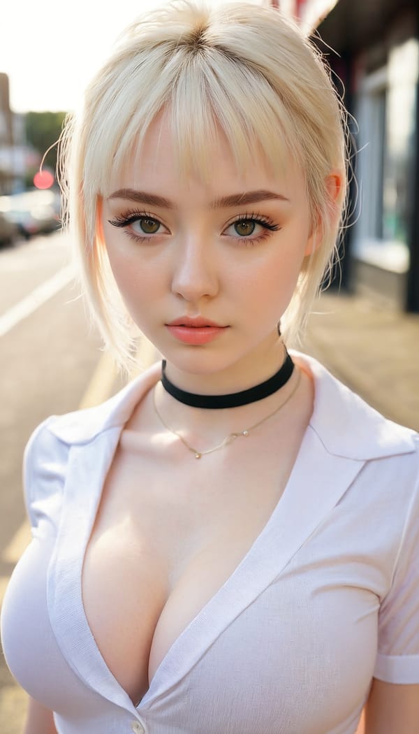 Tags: 21872187, SDXL
{"3": {"inputs": {"seed": 380583385279049, "steps": 32, "cfg": 7.84, "sampler_name": "dpmpp_2m", "scheduler": "karras", "denoise": 1.0, "model": ["27", 0], "positive": ["6", 0], "negative": ["7", 0], "latent_image": ["5", 0]}, "class_type": "KSampler"}, "4": {"inputs": {"ckpt_name": "juggernautxl.safetensors"}, "class_type": "CheckpointLoaderSimple"}, "5": {"inputs": {"width": 768, "height": 1344, "batch_size": 1}, "class_type": "EmptyLatentImage"}, "6": {"inputs": {"text": "24 year old girl, (irish:0.96), (double eyelids:1.02), (blush:1.07), (detailed face:1.00), (pale skin:1.01), (cute:1.01), (temptress:0.96), (idol:1.10), (seductive pose:1.06), (slim:1.04), (eyelashes:1.13), (sexy lips:1.06), (seductive facial expression:1.05), (in a seductive pose:1.11), (large perky breasts:1.14), (cleavage:1.08), (thigh gap:1.04), (school uniform:0.95), choker, busy street, (skin fuzz:1.08), (natural looking skin:1.04), (RAW:1.06), (detailed skin:1.07), (portra:1.07), (soft lighting:1.06), (candid cinema:1.02), (textured skin:1.03)", "clip": ["27", 1]}, "class_type": "CLIPTextEncode"}, "7": {"inputs": {"text": "(worst quality:1.07), (twisted:1.08), (bad hands:1.08), (low resolution:1.08), (distorted:1.06), (watermark:1.09), (open mouth:1.08)", "clip": ["27", 1]}, "class_type": "CLIPTextEncode"}, "8": {"inputs": {"samples": ["3", 0], "vae": ["4", 2]}, "class_type": "VAEDecode"}, "25": {"inputs": {"lora_name": "nudify_xl.safetensors", "strength_model": 0.08, "strength_clip": 0.15, "model": ["4", 0], "clip": ["4", 1]}, "class_type": "LoraLoader"}, "26": {"inputs": {"lora_name": "shirtlift_SDXL_v2.safetensors", "strength_model": 0.05, "strength_clip": 0.13, "model": ["25", 0], "clip": ["25", 1]}, "class_type": "LoraLoader"}, "27": {"inputs": {"lora_name": "PerfectEyesXL.safetensors", "strength_model": 0.16, "strength_clip": 0.0, "model": ["26", 0], "clip": ["26", 1]}, "class_type": "LoraLoader"}, "30": {"inputs": {"model_name": "4x_NMKD-Superscale-SP_178000_G.pth"}, "class_type": "UpscaleModelLoader"}, "31": {"inputs": {"upscale_model": ["30", 0], "image": ["8", 0]}, "class_type": "ImageUpscaleWithModel"}, "32": {"inputs": {"upscale_method": "lanczos", "scale_by": 0.5, "image": ["31", 0]}, "class_type": "ImageScaleBy"}, "33": {"inputs": {"pixels": ["32", 0], "vae": ["4", 2]}, "class_type": "VAEEncode"}, "34": {"inputs": {"seed": 380583385279049, "steps": 32, "cfg": 7.84, "sampler_name": "dpmpp_2m", "scheduler": "karras", "denoise": 0.3, "model": ["27", 0], "positive": ["6", 0], "negative": ["7", 0], "latent_image": ["33", 0]}, "class_type": "KSampler"}, "36": {"inputs": {"samples": ["34", 0], "vae": ["4", 2]}, "class_type": "VAEDecode"}, "39": {"inputs": {"filename_prefix": "comfyapi-1728026680366", "images": ["36", 0]}, "class_type": "SaveImage"}}