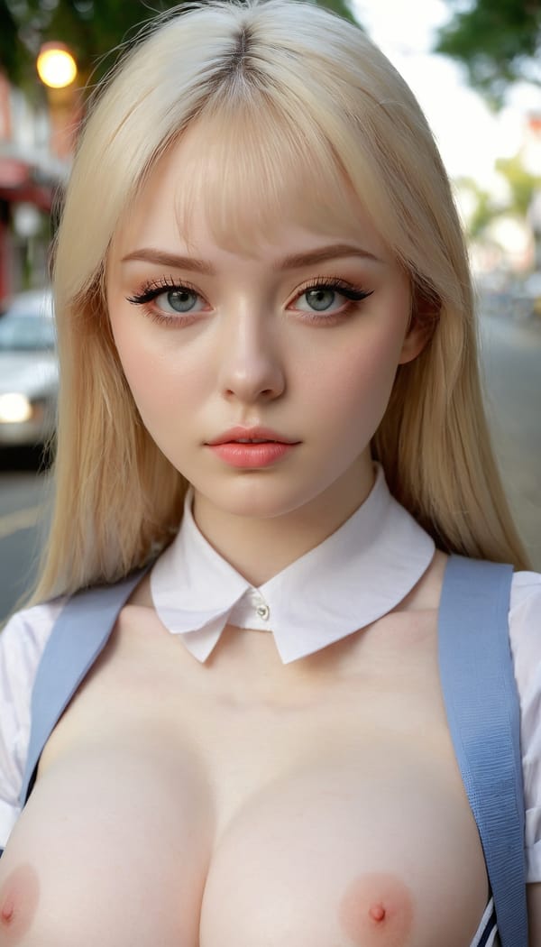 Tags: 21872187, SDXL
{"3": {"inputs": {"seed": 959506457170399, "steps": 32, "cfg": 6.66, "sampler_name": "dpmpp_2m", "scheduler": "karras", "denoise": 1.0, "model": ["27", 0], "positive": ["6", 0], "negative": ["7", 0], "latent_image": ["5", 0]}, "class_type": "KSampler"}, "4": {"inputs": {"ckpt_name": "juggernautxl.safetensors"}, "class_type": "CheckpointLoaderSimple"}, "5": {"inputs": {"width": 768, "height": 1344, "batch_size": 1}, "class_type": "EmptyLatentImage"}, "6": {"inputs": {"text": "19 year old girl, (seductive facial expression:1.12), (pale skin:1.12), (temptress:0.99), (slim:1.08), (seductive pose:1.00), (double eyelids:1.03), (eyelashes:1.08), (sexy lips:0.96), (blush:0.96), (beautiful eyes:0.97), (cute:1.02), (in a seductive pose:1.06), (large perky breasts:1.04), (cleavage:1.02), (thigh gap:1.14), (school uniform:0.99), choker, busy street, (film:1.06), (RAW:1.04), (soft lighting:1.04), (candid cinema:1.01), (skin fuzz:1.06), (textured skin:1.00), (portra:1.04), (detailed skin:1.01), (natural looking skin:1.03)", "clip": ["27", 1]}, "class_type": "CLIPTextEncode"}, "7": {"inputs": {"text": "(open mouth:1.08), (watermark:1.11), (low resolution:1.05), (worst quality:1.11), (bad hands:1.07), (distorted:1.10), (twisted:1.06)", "clip": ["27", 1]}, "class_type": "CLIPTextEncode"}, "8": {"inputs": {"samples": ["3", 0], "vae": ["4", 2]}, "class_type": "VAEDecode"}, "25": {"inputs": {"lora_name": "nudify_xl.safetensors", "strength_model": 0.31, "strength_clip": 0.03, "model": ["4", 0], "clip": ["4", 1]}, "class_type": "LoraLoader"}, "26": {"inputs": {"lora_name": "shirtlift_SDXL_v2.safetensors", "strength_model": 0.06, "strength_clip": 0.19, "model": ["25", 0], "clip": ["25", 1]}, "class_type": "LoraLoader"}, "27": {"inputs": {"lora_name": "PerfectEyesXL.safetensors", "strength_model": 0.05, "strength_clip": 0.16, "model": ["26", 0], "clip": ["26", 1]}, "class_type": "LoraLoader"}, "30": {"inputs": {"model_name": "4x_NMKD-Superscale-SP_178000_G.pth"}, "class_type": "UpscaleModelLoader"}, "31": {"inputs": {"upscale_model": ["30", 0], "image": ["8", 0]}, "class_type": "ImageUpscaleWithModel"}, "32": {"inputs": {"upscale_method": "lanczos", "scale_by": 0.5, "image": ["31", 0]}, "class_type": "ImageScaleBy"}, "33": {"inputs": {"pixels": ["32", 0], "vae": ["4", 2]}, "class_type": "VAEEncode"}, "34": {"inputs": {"seed": 959506457170399, "steps": 32, "cfg": 6.66, "sampler_name": "dpmpp_2m", "scheduler": "karras", "denoise": 0.3, "model": ["27", 0], "positive": ["6", 0], "negative": ["7", 0], "latent_image": ["33", 0]}, "class_type": "KSampler"}, "36": {"inputs": {"samples": ["34", 0], "vae": ["4", 2]}, "class_type": "VAEDecode"}, "39": {"inputs": {"filename_prefix": "comfyapi-1713604480420", "images": ["36", 0]}, "class_type": "SaveImage"}}