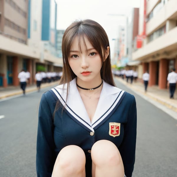 Tags: 21872187, SDXL
{"3": {"inputs": {"seed": 424469198776559, "steps": 32, "cfg": 6.3, "sampler_name": "dpmpp_2m", "scheduler": "karras", "denoise": 1.0, "model": ["27", 0], "positive": ["6", 0], "negative": ["7", 0], "latent_image": ["5", 0]}, "class_type": "KSampler"}, "4": {"inputs": {"ckpt_name": "leosamsHelloworldSDXL_helloworldSDXL32DPO.safetensors"}, "class_type": "CheckpointLoaderSimple"}, "5": {"inputs": {"width": 1024, "height": 1024, "batch_size": 1}, "class_type": "EmptyLatentImage"}, "6": {"inputs": {"text": "22 year old girl, (japanese:1.12), (russian:0.98), (eyelashes:1.00), (temptress:1.00), (sexy lips:1.03), (double eyelids:1.07), (detailed face:1.03), (idol:1.06), (cute:1.08), (beautiful eyes:1.04), (pale skin:1.01), (seductive facial expression:1.00), (slim:1.01), (seductive pose:1.13), (in a seductive pose:0.99), (large perky breasts:1.09), (cleavage:1.05), (thigh gap:1.14), (school uniform:1.13), choker, busy street, (portra:1.04), (natural looking skin:1.09), (film:1.02), (soft lighting:1.05), (textured skin:1.05), (RAW:1.00), (skin fuzz:1.04), (detailed skin:1.00), (candid cinema:1.02)", "clip": ["27", 1]}, "class_type": "CLIPTextEncode"}, "7": {"inputs": {"text": "(low resolution:1.14), (open mouth:1.12), (twisted:1.11), (bad hands:1.14), (worst quality:1.08), (watermark:1.14), (distorted:1.11)", "clip": ["27", 1]}, "class_type": "CLIPTextEncode"}, "8": {"inputs": {"samples": ["3", 0], "vae": ["4", 2]}, "class_type": "VAEDecode"}, "25": {"inputs": {"lora_name": "nudify_xl.safetensors", "strength_model": 0.21, "strength_clip": 0.16, "model": ["4", 0], "clip": ["4", 1]}, "class_type": "LoraLoader"}, "26": {"inputs": {"lora_name": "shirtlift_SDXL_v2.safetensors", "strength_model": 0.08, "strength_clip": 0.1, "model": ["25", 0], "clip": ["25", 1]}, "class_type": "LoraLoader"}, "27": {"inputs": {"lora_name": "PerfectEyesXL.safetensors", "strength_model": 0.07, "strength_clip": 0.13, "model": ["26", 0], "clip": ["26", 1]}, "class_type": "LoraLoader"}, "30": {"inputs": {"model_name": "4x_NMKD-Superscale-SP_178000_G.pth"}, "class_type": "UpscaleModelLoader"}, "31": {"inputs": {"upscale_model": ["30", 0], "image": ["8", 0]}, "class_type": "ImageUpscaleWithModel"}, "32": {"inputs": {"upscale_method": "lanczos", "scale_by": 0.5, "image": ["31", 0]}, "class_type": "ImageScaleBy"}, "33": {"inputs": {"pixels": ["32", 0], "vae": ["4", 2]}, "class_type": "VAEEncode"}, "34": {"inputs": {"seed": 424469198776559, "steps": 32, "cfg": 6.3, "sampler_name": "dpmpp_2m", "scheduler": "karras", "denoise": 0.3, "model": ["27", 0], "positive": ["6", 0], "negative": ["7", 0], "latent_image": ["33", 0]}, "class_type": "KSampler"}, "36": {"inputs": {"samples": ["34", 0], "vae": ["4", 2]}, "class_type": "VAEDecode"}, "39": {"inputs": {"filename_prefix": "comfyapi-1708151771395", "images": ["36", 0]}, "class_type": "SaveImage"}}