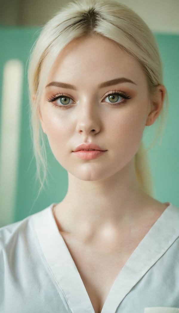 Tags: 21872187, SDXL
{"3": {"inputs": {"seed": 530394905790234, "steps": 64, "cfg": 6.31, "sampler_name": "dpmpp_2m", "scheduler": "karras", "denoise": 1.0, "model": ["27", 0], "positive": ["6", 0], "negative": ["7", 0], "latent_image": ["5", 0]}, "class_type": "KSampler"}, "4": {"inputs": {"ckpt_name": "juggernautxl.safetensors"}, "class_type": "CheckpointLoaderSimple"}, "5": {"inputs": {"width": 768, "height": 1344, "batch_size": 1}, "class_type": "EmptyLatentImage"}, "6": {"inputs": {"text": "26 year old girl, (irish:1.02), (ukrainian:1.02), (blush:1.14), (beautiful eyes:1.03), (detailed face:0.99), (pale skin:1.12), (cute:1.03), (double eyelids:1.07), (seductive facial expression:0.95), (idol:1.04), (seductive pose:1.12), (eyelashes:1.05), (sexy lips:0.98), (slim:1.12), (temptress:1.03), (in a seductive pose:0.97), (large perky breasts:0.97), (cleavage:1.04), (thigh gap:0.96), (nurse in uniform:1.04) working in a hospital ward, (natural looking skin:1.08), (film:1.06), (candid cinema:1.04), (skin fuzz:1.06), (detailed skin:1.03), (textured skin:1.00), (soft lighting:1.07), (portra:1.05), (RAW:1.09)", "clip": ["27", 1]}, "class_type": "CLIPTextEncode"}, "7": {"inputs": {"text": "(worst quality:1.05), (open mouth:1.13), (watermark:1.08), (low resolution:1.12), (twisted:1.13), (distorted:1.10), (bad hands:1.10)", "clip": ["27", 1]}, "class_type": "CLIPTextEncode"}, "8": {"inputs": {"samples": ["3", 0], "vae": ["4", 2]}, "class_type": "VAEDecode"}, "25": {"inputs": {"lora_name": "nudify_xl.safetensors", "strength_model": 0.14, "strength_clip": 0.29, "model": ["4", 0], "clip": ["4", 1]}, "class_type": "LoraLoader"}, "26": {"inputs": {"lora_name": "shirtlift_SDXL_v2.safetensors", "strength_model": 0.14, "strength_clip": 0.12, "model": ["25", 0], "clip": ["25", 1]}, "class_type": "LoraLoader"}, "27": {"inputs": {"lora_name": "PerfectEyesXL.safetensors", "strength_model": 0.12, "strength_clip": 0.04, "model": ["26", 0], "clip": ["26", 1]}, "class_type": "LoraLoader"}, "30": {"inputs": {"model_name": "4x_NMKD-Superscale-SP_178000_G.pth"}, "class_type": "UpscaleModelLoader"}, "31": {"inputs": {"upscale_model": ["30", 0], "image": ["8", 0]}, "class_type": "ImageUpscaleWithModel"}, "32": {"inputs": {"upscale_method": "lanczos", "scale_by": 0.5, "image": ["31", 0]}, "class_type": "ImageScaleBy"}, "33": {"inputs": {"pixels": ["32", 0], "vae": ["4", 2]}, "class_type": "VAEEncode"}, "34": {"inputs": {"seed": 530394905790234, "steps": 64, "cfg": 6.31, "sampler_name": "dpmpp_2m", "scheduler": "karras", "denoise": 0.3, "model": ["27", 0], "positive": ["6", 0], "negative": ["7", 0], "latent_image": ["33", 0]}, "class_type": "KSampler"}, "36": {"inputs": {"samples": ["34", 0], "vae": ["4", 2]}, "class_type": "VAEDecode"}, "39": {"inputs": {"filename_prefix": "comfyapi-1730388482288", "images": ["36", 0]}, "class_type": "SaveImage"}}