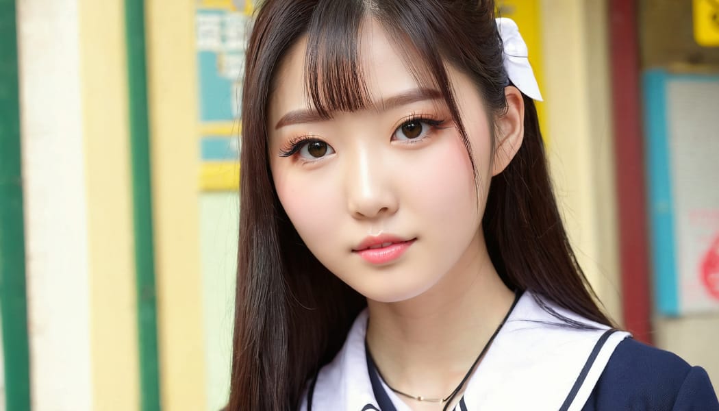 Tags: 21872187, SDXL
{"3": {"inputs": {"seed": 823486632993601, "steps": 64, "cfg": 7.46, "sampler_name": "dpmpp_2m", "scheduler": "karras", "denoise": 1.0, "model": ["27", 0], "positive": ["6", 0], "negative": ["7", 0], "latent_image": ["5", 0]}, "class_type": "KSampler"}, "4": {"inputs": {"ckpt_name": "juggernautxl.safetensors"}, "class_type": "CheckpointLoaderSimple"}, "5": {"inputs": {"width": 1344, "height": 768, "batch_size": 1}, "class_type": "EmptyLatentImage"}, "6": {"inputs": {"text": "20 year old girl, (taiwanese:1.08), (cute:0.98), (eyelashes:1.13), (idol:1.12), (detailed face:0.97), (sexy lips:1.05), (double eyelids:1.05), (beautiful eyes:1.03), (pale skin:1.07), (blush:1.00), (seductive facial expression:1.08), (seductive pose:1.12), (in a seductive pose:1.10), (large perky breasts:1.00), (cleavage:0.96), (thigh gap:1.09), (school uniform:1.10), choker, busy street, (natural looking skin:1.01), (soft lighting:1.00), (film:1.01), (textured skin:1.00), (skin fuzz:1.01), (detailed skin:1.01), (RAW:1.00), (candid cinema:1.06), (portra:1.03)", "clip": ["27", 1]}, "class_type": "CLIPTextEncode"}, "7": {"inputs": {"text": "(twisted:1.08), (distorted:1.14), (bad hands:1.06), (watermark:1.13), (open mouth:1.10), (low resolution:1.10), (worst quality:1.14)", "clip": ["27", 1]}, "class_type": "CLIPTextEncode"}, "8": {"inputs": {"samples": ["3", 0], "vae": ["4", 2]}, "class_type": "VAEDecode"}, "25": {"inputs": {"lora_name": "nudify_xl.safetensors", "strength_model": 0.2, "strength_clip": 0.29, "model": ["4", 0], "clip": ["4", 1]}, "class_type": "LoraLoader"}, "26": {"inputs": {"lora_name": "shirtlift_SDXL_v2.safetensors", "strength_model": 0.1, "strength_clip": 0.02, "model": ["25", 0], "clip": ["25", 1]}, "class_type": "LoraLoader"}, "27": {"inputs": {"lora_name": "PerfectEyesXL.safetensors", "strength_model": 0.09, "strength_clip": 0.19, "model": ["26", 0], "clip": ["26", 1]}, "class_type": "LoraLoader"}, "30": {"inputs": {"model_name": "4x_NMKD-Superscale-SP_178000_G.pth"}, "class_type": "UpscaleModelLoader"}, "31": {"inputs": {"upscale_model": ["30", 0], "image": ["8", 0]}, "class_type": "ImageUpscaleWithModel"}, "32": {"inputs": {"upscale_method": "lanczos", "scale_by": 0.5, "image": ["31", 0]}, "class_type": "ImageScaleBy"}, "33": {"inputs": {"pixels": ["32", 0], "vae": ["4", 2]}, "class_type": "VAEEncode"}, "34": {"inputs": {"seed": 823486632993601, "steps": 64, "cfg": 7.46, "sampler_name": "dpmpp_2m", "scheduler": "karras", "denoise": 0.3, "model": ["27", 0], "positive": ["6", 0], "negative": ["7", 0], "latent_image": ["33", 0]}, "class_type": "KSampler"}, "36": {"inputs": {"samples": ["34", 0], "vae": ["4", 2]}, "class_type": "VAEDecode"}, "39": {"inputs": {"filename_prefix": "comfyapi-1718262891718", "images": ["36", 0]}, "class_type": "SaveImage"}}