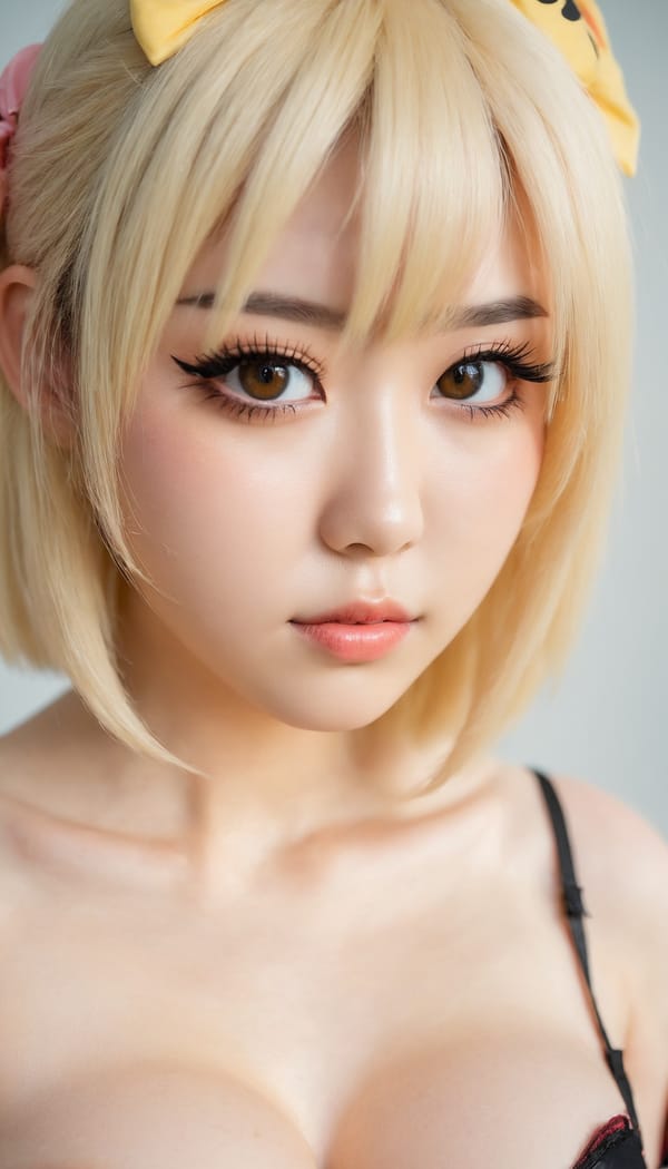 Tags: 21872187, SDXL
{"3": {"inputs": {"seed": 588321204557644, "steps": 64, "cfg": 5.15, "sampler_name": "dpmpp_2m", "scheduler": "karras", "denoise": 1.0, "model": ["27", 0], "positive": ["6", 0], "negative": ["7", 0], "latent_image": ["5", 0]}, "class_type": "KSampler"}, "4": {"inputs": {"ckpt_name": "juggernautxl.safetensors"}, "class_type": "CheckpointLoaderSimple"}, "5": {"inputs": {"width": 768, "height": 1344, "batch_size": 1}, "class_type": "EmptyLatentImage"}, "6": {"inputs": {"text": "19 year old girl, (japanese:1.06), (ukrainian:1.12), (eyelashes:0.99), (slim:0.96), (temptress:0.99), (blush:1.05), (double eyelids:1.03), (detailed face:0.99), (seductive pose:1.11), (sexy lips:1.00), (seductive facial expression:1.00), (idol:0.96), (beautiful eyes:1.07), (cute:1.02), (pale skin:1.01), (in a seductive pose:1.00), (large perky breasts:0.97), (cleavage:1.01), (thigh gap:1.06), (in a cosplay:1.09) at comiket posing for camera, (skin fuzz:1.04), (textured skin:1.07), (detailed skin:1.03), (portra:1.07), (soft lighting:1.05), (film:1.06), (candid cinema:1.01), (RAW:1.06), (natural looking skin:1.06)", "clip": ["27", 1]}, "class_type": "CLIPTextEncode"}, "7": {"inputs": {"text": "(worst quality:1.14), (bad hands:1.11), (low resolution:1.08), (distorted:1.06), (twisted:1.06), (watermark:1.13), (open mouth:1.09)", "clip": ["27", 1]}, "class_type": "CLIPTextEncode"}, "8": {"inputs": {"samples": ["3", 0], "vae": ["4", 2]}, "class_type": "VAEDecode"}, "25": {"inputs": {"lora_name": "nudify_xl.safetensors", "strength_model": 0.34, "strength_clip": 0.19, "model": ["4", 0], "clip": ["4", 1]}, "class_type": "LoraLoader"}, "26": {"inputs": {"lora_name": "shirtlift_SDXL_v2.safetensors", "strength_model": 0.0, "strength_clip": 0.15, "model": ["25", 0], "clip": ["25", 1]}, "class_type": "LoraLoader"}, "27": {"inputs": {"lora_name": "PerfectEyesXL.safetensors", "strength_model": 0.19, "strength_clip": 0.11, "model": ["26", 0], "clip": ["26", 1]}, "class_type": "LoraLoader"}, "30": {"inputs": {"model_name": "4x_NMKD-Superscale-SP_178000_G.pth"}, "class_type": "UpscaleModelLoader"}, "31": {"inputs": {"upscale_model": ["30", 0], "image": ["8", 0]}, "class_type": "ImageUpscaleWithModel"}, "32": {"inputs": {"upscale_method": "lanczos", "scale_by": 0.5, "image": ["31", 0]}, "class_type": "ImageScaleBy"}, "33": {"inputs": {"pixels": ["32", 0], "vae": ["4", 2]}, "class_type": "VAEEncode"}, "34": {"inputs": {"seed": 588321204557644, "steps": 64, "cfg": 5.15, "sampler_name": "dpmpp_2m", "scheduler": "karras", "denoise": 0.3, "model": ["27", 0], "positive": ["6", 0], "negative": ["7", 0], "latent_image": ["33", 0]}, "class_type": "KSampler"}, "36": {"inputs": {"samples": ["34", 0], "vae": ["4", 2]}, "class_type": "VAEDecode"}, "39": {"inputs": {"filename_prefix": "comfyapi-1724325068613", "images": ["36", 0]}, "class_type": "SaveImage"}}