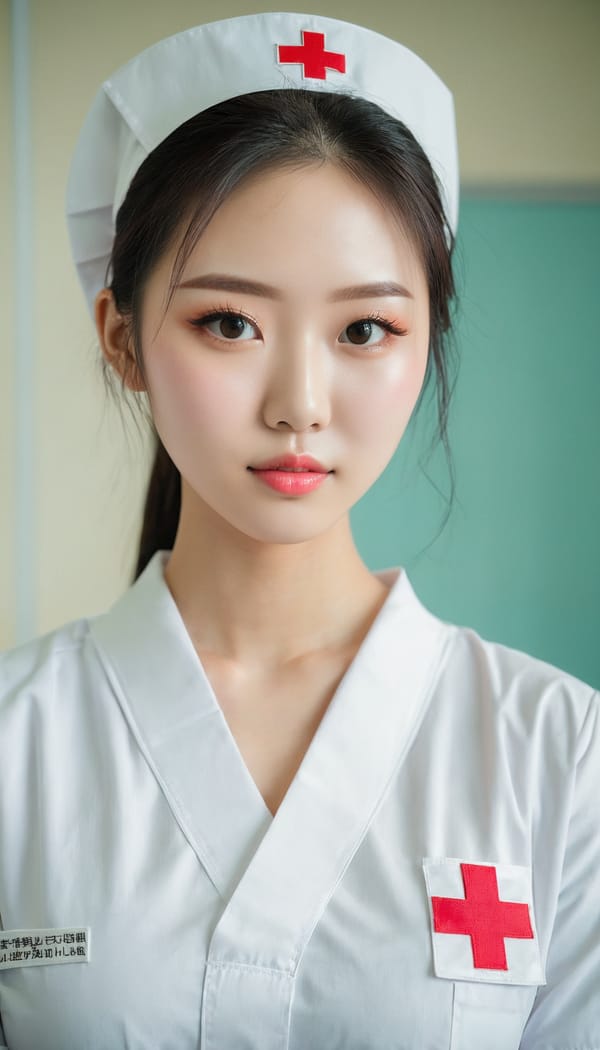 Tags: 21872187, SDXL
{"3": {"inputs": {"seed": 418446040041580, "steps": 64, "cfg": 6.98, "sampler_name": "dpmpp_2m", "scheduler": "karras", "denoise": 1.0, "model": ["27", 0], "positive": ["6", 0], "negative": ["7", 0], "latent_image": ["5", 0]}, "class_type": "KSampler"}, "4": {"inputs": {"ckpt_name": "juggernautxl.safetensors"}, "class_type": "CheckpointLoaderSimple"}, "5": {"inputs": {"width": 768, "height": 1344, "batch_size": 1}, "class_type": "EmptyLatentImage"}, "6": {"inputs": {"text": "21 year old girl, (chinese:1.00), (sexy lips:1.06), (detailed face:1.00), (eyelashes:1.01), (double eyelids:1.07), (temptress:1.04), (seductive facial expression:0.96), (cute:1.08), (blush:1.05), (idol:1.06), (pale skin:0.99), (seductive pose:1.06), (beautiful eyes:0.96), (on all fours:0.97), (spreading ass cheeks:0.96), (from behind:0.99), (backboob:1.04), (nurse in uniform:1.07) working in a hospital ward, (detailed skin:1.02), (textured skin:1.07), (skin fuzz:1.03), (candid cinema:1.05), (film:1.07), (portra:1.00), (natural looking skin:1.02), (RAW:1.02)", "clip": ["27", 1]}, "class_type": "CLIPTextEncode"}, "7": {"inputs": {"text": "(distorted:1.09), (watermark:1.10), (open mouth:1.08), (twisted:1.09), (worst quality:1.09), (bad hands:1.10), (low resolution:1.12)", "clip": ["27", 1]}, "class_type": "CLIPTextEncode"}, "8": {"inputs": {"samples": ["3", 0], "vae": ["4", 2]}, "class_type": "VAEDecode"}, "25": {"inputs": {"lora_name": "nudify_xl.safetensors", "strength_model": 0.37, "strength_clip": 0.26, "model": ["4", 0], "clip": ["4", 1]}, "class_type": "LoraLoader"}, "26": {"inputs": {"lora_name": "shirtlift_SDXL_v2.safetensors", "strength_model": 0.15, "strength_clip": 0.19, "model": ["25", 0], "clip": ["25", 1]}, "class_type": "LoraLoader"}, "27": {"inputs": {"lora_name": "PerfectEyesXL.safetensors", "strength_model": 0.07, "strength_clip": 0.04, "model": ["26", 0], "clip": ["26", 1]}, "class_type": "LoraLoader"}, "30": {"inputs": {"model_name": "4x_NMKD-Superscale-SP_178000_G.pth"}, "class_type": "UpscaleModelLoader"}, "31": {"inputs": {"upscale_model": ["30", 0], "image": ["8", 0]}, "class_type": "ImageUpscaleWithModel"}, "32": {"inputs": {"upscale_method": "lanczos", "scale_by": 0.5, "image": ["31", 0]}, "class_type": "ImageScaleBy"}, "33": {"inputs": {"pixels": ["32", 0], "vae": ["4", 2]}, "class_type": "VAEEncode"}, "34": {"inputs": {"seed": 418446040041580, "steps": 64, "cfg": 6.98, "sampler_name": "dpmpp_2m", "scheduler": "karras", "denoise": 0.3, "model": ["27", 0], "positive": ["6", 0], "negative": ["7", 0], "latent_image": ["33", 0]}, "class_type": "KSampler"}, "36": {"inputs": {"samples": ["34", 0], "vae": ["4", 2]}, "class_type": "VAEDecode"}, "39": {"inputs": {"filename_prefix": "comfyapi-1718845668584", "images": ["36", 0]}, "class_type": "SaveImage"}}