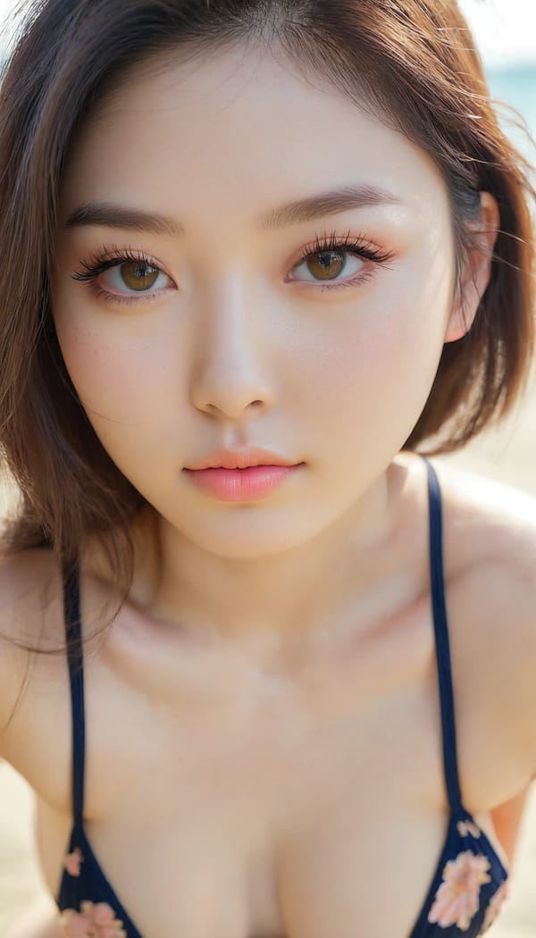 Tags: 21872187, SDXL
{"3": {"inputs": {"seed": 959076583932530, "steps": 64, "cfg": 6.93, "sampler_name": "dpmpp_2m", "scheduler": "karras", "denoise": 1.0, "model": ["27", 0], "positive": ["6", 0], "negative": ["7", 0], "latent_image": ["5", 0]}, "class_type": "KSampler"}, "4": {"inputs": {"ckpt_name": "juggernautxl.safetensors"}, "class_type": "CheckpointLoaderSimple"}, "5": {"inputs": {"width": 768, "height": 1344, "batch_size": 1}, "class_type": "EmptyLatentImage"}, "6": {"inputs": {"text": "23 year old girl, (russian:1.02), (korean:0.96), (beautiful eyes:0.97), (detailed face:1.09), (eyelashes:1.12), (seductive pose:1.12), (seductive facial expression:1.12), (idol:1.05), (pale skin:0.97), (sexy lips:0.95), (double eyelids:0.95), (slim:1.05), (blush:1.05), (cute:1.06), (on all fours:1.08), (spreading ass cheeks:1.06), (from behind:0.97), (backboob:1.00), wearing (bikini:1.08) at a beach, (soft lighting:1.02), (skin fuzz:1.00), (portra:1.02), (RAW:1.03), (textured skin:1.02), (film:1.07), (detailed skin:1.09), (natural looking skin:1.04), (candid cinema:1.01)", "clip": ["27", 1]}, "class_type": "CLIPTextEncode"}, "7": {"inputs": {"text": "(twisted:1.12), (low resolution:1.14), (open mouth:1.05), (bad hands:1.14), (worst quality:1.07), (distorted:1.13), (watermark:1.09)", "clip": ["27", 1]}, "class_type": "CLIPTextEncode"}, "8": {"inputs": {"samples": ["3", 0], "vae": ["4", 2]}, "class_type": "VAEDecode"}, "25": {"inputs": {"lora_name": "nudify_xl.safetensors", "strength_model": 0.02, "strength_clip": 0.1, "model": ["4", 0], "clip": ["4", 1]}, "class_type": "LoraLoader"}, "26": {"inputs": {"lora_name": "shirtlift_SDXL_v2.safetensors", "strength_model": 0.14, "strength_clip": 0.01, "model": ["25", 0], "clip": ["25", 1]}, "class_type": "LoraLoader"}, "27": {"inputs": {"lora_name": "PerfectEyesXL.safetensors", "strength_model": 0.16, "strength_clip": 0.03, "model": ["26", 0], "clip": ["26", 1]}, "class_type": "LoraLoader"}, "30": {"inputs": {"model_name": "4x_NMKD-Superscale-SP_178000_G.pth"}, "class_type": "UpscaleModelLoader"}, "31": {"inputs": {"upscale_model": ["30", 0], "image": ["8", 0]}, "class_type": "ImageUpscaleWithModel"}, "32": {"inputs": {"upscale_method": "lanczos", "scale_by": 0.5, "image": ["31", 0]}, "class_type": "ImageScaleBy"}, "33": {"inputs": {"pixels": ["32", 0], "vae": ["4", 2]}, "class_type": "VAEEncode"}, "34": {"inputs": {"seed": 959076583932530, "steps": 64, "cfg": 6.93, "sampler_name": "dpmpp_2m", "scheduler": "karras", "denoise": 0.3, "model": ["27", 0], "positive": ["6", 0], "negative": ["7", 0], "latent_image": ["33", 0]}, "class_type": "KSampler"}, "36": {"inputs": {"samples": ["34", 0], "vae": ["4", 2]}, "class_type": "VAEDecode"}, "39": {"inputs": {"filename_prefix": "comfyapi-1724588747178", "images": ["36", 0]}, "class_type": "SaveImage"}}