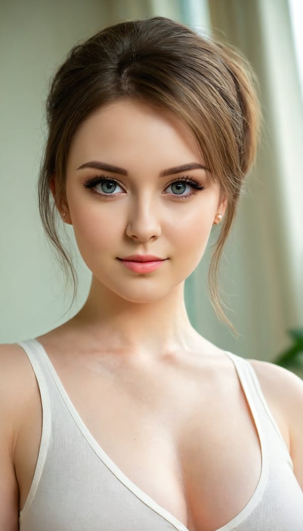 Tags: 21872187, SDXL
{"3": {"inputs": {"seed": 679665445441739, "steps": 32, "cfg": 6.73, "sampler_name": "dpmpp_2m", "scheduler": "karras", "denoise": 1.0, "model": ["27", 0], "positive": ["6", 0], "negative": ["7", 0], "latent_image": ["5", 0]}, "class_type": "KSampler"}, "4": {"inputs": {"ckpt_name": "juggernautXL_v8Rundiffusion.safetensors"}, "class_type": "CheckpointLoaderSimple"}, "5": {"inputs": {"width": 768, "height": 1344, "batch_size": 1}, "class_type": "EmptyLatentImage"}, "6": {"inputs": {"text": "26 year old girl, (irish:0.99), (ukrainian:1.04), (beautiful eyes:0.95), (seductive facial expression:1.08), (eyelashes:1.07), (idol:1.08), (temptress:1.01), (seductive pose:0.96), (cute:1.03), (blush:0.99), (sexy lips:1.09), (detailed face:1.12), (pale skin:1.05), (double eyelids:0.97), (in a seductive pose:1.04), (large perky breasts:1.01), (cleavage:1.04), (thigh gap:1.04), (white tanktop:1.08), busy street, (detailed skin:1.04), (skin fuzz:1.07), (portra:1.09), (textured skin:1.09), (RAW:1.08), (soft lighting:1.09), (film:1.04), (natural looking skin:1.07), (candid cinema:1.02)", "clip": ["27", 1]}, "class_type": "CLIPTextEncode"}, "7": {"inputs": {"text": "(open mouth:1.12), (distorted:1.13), (worst quality:1.06), (twisted:1.14), (low resolution:1.10), (watermark:1.14), (bad hands:1.06)", "clip": ["27", 1]}, "class_type": "CLIPTextEncode"}, "8": {"inputs": {"samples": ["3", 0], "vae": ["4", 2]}, "class_type": "VAEDecode"}, "25": {"inputs": {"lora_name": "nudify_xl.safetensors", "strength_model": 0.3, "strength_clip": 0.13, "model": ["4", 0], "clip": ["4", 1]}, "class_type": "LoraLoader"}, "26": {"inputs": {"lora_name": "shirtlift_SDXL_v2.safetensors", "strength_model": 0.17, "strength_clip": 0.14, "model": ["25", 0], "clip": ["25", 1]}, "class_type": "LoraLoader"}, "27": {"inputs": {"lora_name": "PerfectEyesXL.safetensors", "strength_model": 0.08, "strength_clip": 0.15, "model": ["26", 0], "clip": ["26", 1]}, "class_type": "LoraLoader"}, "30": {"inputs": {"model_name": "4x_NMKD-Superscale-SP_178000_G.pth"}, "class_type": "UpscaleModelLoader"}, "31": {"inputs": {"upscale_model": ["30", 0], "image": ["8", 0]}, "class_type": "ImageUpscaleWithModel"}, "32": {"inputs": {"upscale_method": "lanczos", "scale_by": 0.5, "image": ["31", 0]}, "class_type": "ImageScaleBy"}, "33": {"inputs": {"pixels": ["32", 0], "vae": ["4", 2]}, "class_type": "VAEEncode"}, "34": {"inputs": {"seed": 679665445441739, "steps": 32, "cfg": 6.73, "sampler_name": "dpmpp_2m", "scheduler": "karras", "denoise": 0.3, "model": ["27", 0], "positive": ["6", 0], "negative": ["7", 0], "latent_image": ["33", 0]}, "class_type": "KSampler"}, "36": {"inputs": {"samples": ["34", 0], "vae": ["4", 2]}, "class_type": "VAEDecode"}, "39": {"inputs": {"filename_prefix": "comfyapi-1707892153544", "images": ["36", 0]}, "class_type": "SaveImage"}}