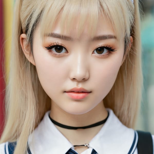 Tags: 21872187, SDXL
{"3": {"inputs": {"seed": 249592827927162, "steps": 32, "cfg": 5.23, "sampler_name": "dpmpp_2m", "scheduler": "karras", "denoise": 1.0, "model": ["27", 0], "positive": ["6", 0], "negative": ["7", 0], "latent_image": ["5", 0]}, "class_type": "KSampler"}, "4": {"inputs": {"ckpt_name": "juggernautxl.safetensors"}, "class_type": "CheckpointLoaderSimple"}, "5": {"inputs": {"width": 1024, "height": 1024, "batch_size": 1}, "class_type": "EmptyLatentImage"}, "6": {"inputs": {"text": "21 year old girl, (taiwanese:1.08), (japanese:0.97), (ukrainian:1.11), (blush:0.96), (eyelashes:0.99), (seductive pose:0.99), (sexy lips:1.02), (seductive facial expression:1.12), (slim:0.96), (idol:1.10), (double eyelids:1.03), (pale skin:1.05), (temptress:1.04), (beautiful eyes:1.10), (detailed face:1.06), (cute:1.00), (in a seductive pose:1.10), (large perky breasts:1.08), (cleavage:1.00), (thigh gap:1.09), (school uniform:1.05), choker, busy street, (skin fuzz:1.07), (textured skin:1.02), (RAW:1.09), (detailed skin:1.00), (natural looking skin:1.04), (film:1.01), (portra:1.06), (candid cinema:1.08), (soft lighting:1.03)", "clip": ["27", 1]}, "class_type": "CLIPTextEncode"}, "7": {"inputs": {"text": "(worst quality:1.06), (watermark:1.08), (distorted:1.08), (bad hands:1.06), (twisted:1.14), (open mouth:1.11), (low resolution:1.05)", "clip": ["27", 1]}, "class_type": "CLIPTextEncode"}, "8": {"inputs": {"samples": ["3", 0], "vae": ["4", 2]}, "class_type": "VAEDecode"}, "25": {"inputs": {"lora_name": "nudify_xl.safetensors", "strength_model": 0.35, "strength_clip": 0.14, "model": ["4", 0], "clip": ["4", 1]}, "class_type": "LoraLoader"}, "26": {"inputs": {"lora_name": "shirtlift_SDXL_v2.safetensors", "strength_model": 0.09, "strength_clip": 0.15, "model": ["25", 0], "clip": ["25", 1]}, "class_type": "LoraLoader"}, "27": {"inputs": {"lora_name": "PerfectEyesXL.safetensors", "strength_model": 0.03, "strength_clip": 0.17, "model": ["26", 0], "clip": ["26", 1]}, "class_type": "LoraLoader"}, "30": {"inputs": {"model_name": "4x_NMKD-Superscale-SP_178000_G.pth"}, "class_type": "UpscaleModelLoader"}, "31": {"inputs": {"upscale_model": ["30", 0], "image": ["8", 0]}, "class_type": "ImageUpscaleWithModel"}, "32": {"inputs": {"upscale_method": "lanczos", "scale_by": 0.5, "image": ["31", 0]}, "class_type": "ImageScaleBy"}, "33": {"inputs": {"pixels": ["32", 0], "vae": ["4", 2]}, "class_type": "VAEEncode"}, "34": {"inputs": {"seed": 249592827927162, "steps": 32, "cfg": 5.23, "sampler_name": "dpmpp_2m", "scheduler": "karras", "denoise": 0.3, "model": ["27", 0], "positive": ["6", 0], "negative": ["7", 0], "latent_image": ["33", 0]}, "class_type": "KSampler"}, "36": {"inputs": {"samples": ["34", 0], "vae": ["4", 2]}, "class_type": "VAEDecode"}, "39": {"inputs": {"filename_prefix": "comfyapi-1735907034544", "images": ["36", 0]}, "class_type": "SaveImage"}}