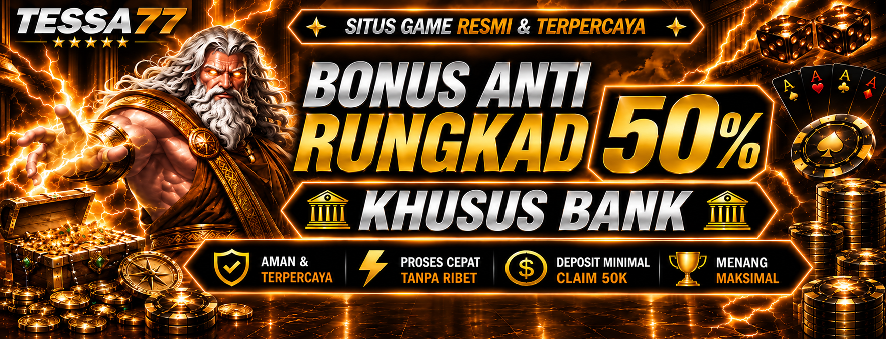 Bonus Garansi Rungkad 50%