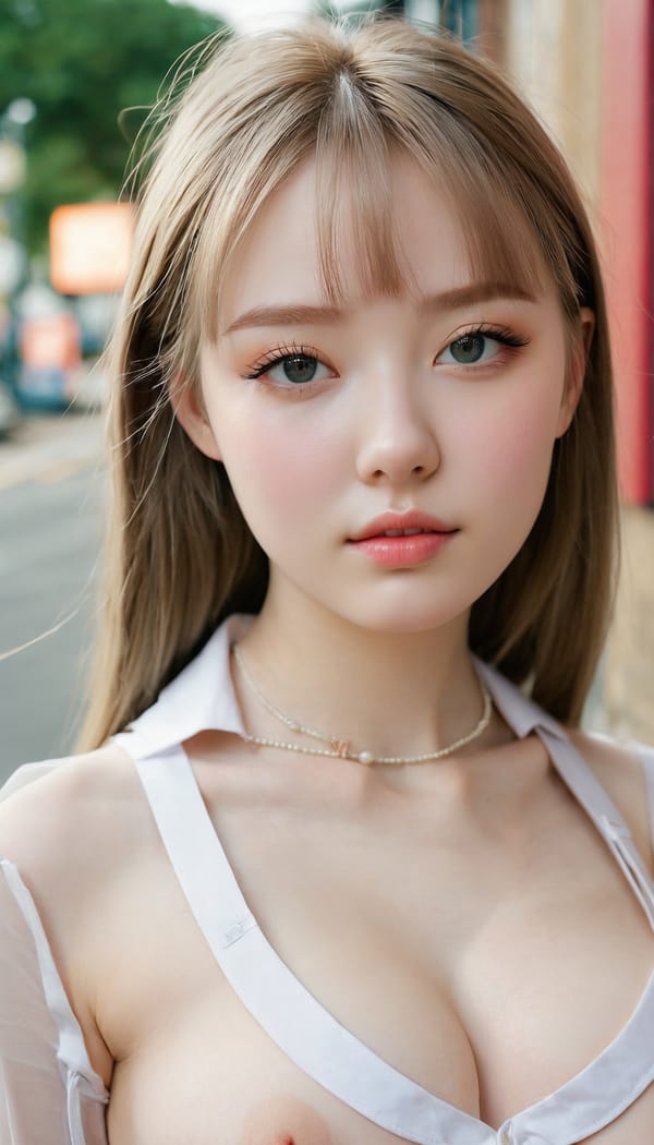 Tags: 21872187, SDXL
{"3": {"inputs": {"seed": 238468464999993, "steps": 32, "cfg": 7.96, "sampler_name": "dpmpp_2m", "scheduler": "karras", "denoise": 1.0, "model": ["27", 0], "positive": ["6", 0], "negative": ["7", 0], "latent_image": ["5", 0]}, "class_type": "KSampler"}, "4": {"inputs": {"ckpt_name": "juggernautxl.safetensors"}, "class_type": "CheckpointLoaderSimple"}, "5": {"inputs": {"width": 768, "height": 1344, "batch_size": 1}, "class_type": "EmptyLatentImage"}, "6": {"inputs": {"text": "18 year old girl, (pale skin:1.01), (detailed face:1.04), (cute:1.07), (double eyelids:1.14), (sexy lips:1.13), (blush:1.05), (seductive facial expression:1.08), (eyelashes:1.03), (temptress:0.98), (slim:0.95), (beautiful eyes:1.01), (seductive pose:1.14), (idol:1.03), (in a seductive pose:1.06), (large perky breasts:1.12), (cleavage:1.10), (thigh gap:1.04), (school uniform:0.98), choker, busy street, (detailed skin:1.07), (portra:1.08), (textured skin:1.01), (candid cinema:1.00), (skin fuzz:1.08), (soft lighting:1.08), (RAW:1.00), (natural looking skin:1.01), (film:1.05)", "clip": ["27", 1]}, "class_type": "CLIPTextEncode"}, "7": {"inputs": {"text": "(low resolution:1.06), (worst quality:1.10), (bad hands:1.09), (watermark:1.12), (twisted:1.05), (distorted:1.08), (open mouth:1.10)", "clip": ["27", 1]}, "class_type": "CLIPTextEncode"}, "8": {"inputs": {"samples": ["3", 0], "vae": ["4", 2]}, "class_type": "VAEDecode"}, "25": {"inputs": {"lora_name": "nudify_xl.safetensors", "strength_model": 0.14, "strength_clip": 0.2, "model": ["4", 0], "clip": ["4", 1]}, "class_type": "LoraLoader"}, "26": {"inputs": {"lora_name": "shirtlift_SDXL_v2.safetensors", "strength_model": 0.14, "strength_clip": 0.04, "model": ["25", 0], "clip": ["25", 1]}, "class_type": "LoraLoader"}, "27": {"inputs": {"lora_name": "PerfectEyesXL.safetensors", "strength_model": 0.03, "strength_clip": 0.07, "model": ["26", 0], "clip": ["26", 1]}, "class_type": "LoraLoader"}, "30": {"inputs": {"model_name": "4x_NMKD-Superscale-SP_178000_G.pth"}, "class_type": "UpscaleModelLoader"}, "31": {"inputs": {"upscale_model": ["30", 0], "image": ["8", 0]}, "class_type": "ImageUpscaleWithModel"}, "32": {"inputs": {"upscale_method": "lanczos", "scale_by": 0.5, "image": ["31", 0]}, "class_type": "ImageScaleBy"}, "33": {"inputs": {"pixels": ["32", 0], "vae": ["4", 2]}, "class_type": "VAEEncode"}, "34": {"inputs": {"seed": 238468464999993, "steps": 32, "cfg": 7.96, "sampler_name": "dpmpp_2m", "scheduler": "karras", "denoise": 0.3, "model": ["27", 0], "positive": ["6", 0], "negative": ["7", 0], "latent_image": ["33", 0]}, "class_type": "KSampler"}, "36": {"inputs": {"samples": ["34", 0], "vae": ["4", 2]}, "class_type": "VAEDecode"}, "39": {"inputs": {"filename_prefix": "comfyapi-1716470993600", "images": ["36", 0]}, "class_type": "SaveImage"}}