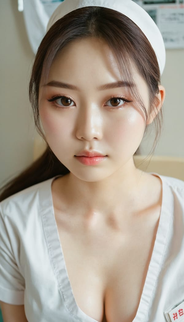 Tags: 21872187, SDXL
{"3": {"inputs": {"seed": 648765078785563, "steps": 64, "cfg": 6.06, "sampler_name": "dpmpp_2m", "scheduler": "karras", "denoise": 1.0, "model": ["27", 0], "positive": ["6", 0], "negative": ["7", 0], "latent_image": ["5", 0]}, "class_type": "KSampler"}, "4": {"inputs": {"ckpt_name": "juggernautxl.safetensors"}, "class_type": "CheckpointLoaderSimple"}, "5": {"inputs": {"width": 768, "height": 1344, "batch_size": 1}, "class_type": "EmptyLatentImage"}, "6": {"inputs": {"text": "19 year old girl, (japanese:1.03), (temptress:1.02), (eyelashes:1.00), (seductive pose:1.09), (pale skin:1.07), (sexy lips:0.99), (double eyelids:0.95), (seductive facial expression:1.04), (slim:1.02), (blush:1.08), (idol:0.98), (detailed face:1.09), (beautiful eyes:1.04), (cute:0.96), (on all fours:1.04), (spreading ass cheeks:1.02), (from behind:0.97), (backboob:1.04), (nurse in uniform:1.04) working in a hospital ward, (RAW:1.02), (candid cinema:1.06), (soft lighting:1.07), (natural looking skin:1.03), (detailed skin:1.00), (portra:1.06), (skin fuzz:1.03), (textured skin:1.08), (film:1.09)", "clip": ["27", 1]}, "class_type": "CLIPTextEncode"}, "7": {"inputs": {"text": "(low resolution:1.11), (bad hands:1.12), (open mouth:1.08), (twisted:1.08), (worst quality:1.09), (distorted:1.06), (watermark:1.11)", "clip": ["27", 1]}, "class_type": "CLIPTextEncode"}, "8": {"inputs": {"samples": ["3", 0], "vae": ["4", 2]}, "class_type": "VAEDecode"}, "25": {"inputs": {"lora_name": "nudify_xl.safetensors", "strength_model": 0.16, "strength_clip": 0.0, "model": ["4", 0], "clip": ["4", 1]}, "class_type": "LoraLoader"}, "26": {"inputs": {"lora_name": "shirtlift_SDXL_v2.safetensors", "strength_model": 0.06, "strength_clip": 0.04, "model": ["25", 0], "clip": ["25", 1]}, "class_type": "LoraLoader"}, "27": {"inputs": {"lora_name": "PerfectEyesXL.safetensors", "strength_model": 0.08, "strength_clip": 0.19, "model": ["26", 0], "clip": ["26", 1]}, "class_type": "LoraLoader"}, "30": {"inputs": {"model_name": "4x_NMKD-Superscale-SP_178000_G.pth"}, "class_type": "UpscaleModelLoader"}, "31": {"inputs": {"upscale_model": ["30", 0], "image": ["8", 0]}, "class_type": "ImageUpscaleWithModel"}, "32": {"inputs": {"upscale_method": "lanczos", "scale_by": 0.5, "image": ["31", 0]}, "class_type": "ImageScaleBy"}, "33": {"inputs": {"pixels": ["32", 0], "vae": ["4", 2]}, "class_type": "VAEEncode"}, "34": {"inputs": {"seed": 648765078785563, "steps": 64, "cfg": 6.06, "sampler_name": "dpmpp_2m", "scheduler": "karras", "denoise": 0.3, "model": ["27", 0], "positive": ["6", 0], "negative": ["7", 0], "latent_image": ["33", 0]}, "class_type": "KSampler"}, "36": {"inputs": {"samples": ["34", 0], "vae": ["4", 2]}, "class_type": "VAEDecode"}, "39": {"inputs": {"filename_prefix": "comfyapi-1731561068474", "images": ["36", 0]}, "class_type": "SaveImage"}}