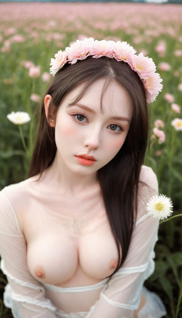 Tags: 21872187, SDXL
{"3": {"inputs": {"seed": 364764580890254, "steps": 32, "cfg": 5.94, "sampler_name": "dpmpp_2m", "scheduler": "karras", "denoise": 1.0, "model": ["27", 0], "positive": ["6", 0], "negative": ["7", 0], "latent_image": ["5", 0]}, "class_type": "KSampler"}, "4": {"inputs": {"ckpt_name": "leosamsHelloworldSDXL_helloworldSDXL32DPO.safetensors"}, "class_type": "CheckpointLoaderSimple"}, "5": {"inputs": {"width": 768, "height": 1344, "batch_size": 1}, "class_type": "EmptyLatentImage"}, "6": {"inputs": {"text": "22 year old girl, (pale skin:1.12), (seductive facial expression:1.02), (slim:1.10), (sexy lips:1.09), (beautiful eyes:0.96), (eyelashes:1.14), (cute:1.09), (idol:0.98), (seductive pose:1.00), (blush:1.02), (detailed face:0.96), (double eyelids:0.97), (temptress:1.02), (in a seductive pose:1.12), (large perky breasts:1.00), (cleavage:1.09), (thigh gap:0.97), wearing (translucent clothes:0.99) on a flower field, (portra:1.04), (skin fuzz:1.08), (candid cinema:1.04), (natural looking skin:1.00), (soft lighting:1.00), (textured skin:1.06), (RAW:1.00), (film:1.00), (detailed skin:1.04)", "clip": ["27", 1]}, "class_type": "CLIPTextEncode"}, "7": {"inputs": {"text": "(watermark:1.12), (bad hands:1.13), (open mouth:1.06), (worst quality:1.11), (low resolution:1.05), (twisted:1.11), (distorted:1.06)", "clip": ["27", 1]}, "class_type": "CLIPTextEncode"}, "8": {"inputs": {"samples": ["3", 0], "vae": ["4", 2]}, "class_type": "VAEDecode"}, "25": {"inputs": {"lora_name": "nudify_xl.safetensors", "strength_model": 0.05, "strength_clip": 0.21, "model": ["4", 0], "clip": ["4", 1]}, "class_type": "LoraLoader"}, "26": {"inputs": {"lora_name": "shirtlift_SDXL_v2.safetensors", "strength_model": 0.07, "strength_clip": 0.18, "model": ["25", 0], "clip": ["25", 1]}, "class_type": "LoraLoader"}, "27": {"inputs": {"lora_name": "PerfectEyesXL.safetensors", "strength_model": 0.18, "strength_clip": 0.19, "model": ["26", 0], "clip": ["26", 1]}, "class_type": "LoraLoader"}, "30": {"inputs": {"model_name": "4x_NMKD-Superscale-SP_178000_G.pth"}, "class_type": "UpscaleModelLoader"}, "31": {"inputs": {"upscale_model": ["30", 0], "image": ["8", 0]}, "class_type": "ImageUpscaleWithModel"}, "32": {"inputs": {"upscale_method": "lanczos", "scale_by": 0.5, "image": ["31", 0]}, "class_type": "ImageScaleBy"}, "33": {"inputs": {"pixels": ["32", 0], "vae": ["4", 2]}, "class_type": "VAEEncode"}, "34": {"inputs": {"seed": 364764580890254, "steps": 32, "cfg": 5.94, "sampler_name": "dpmpp_2m", "scheduler": "karras", "denoise": 0.3, "model": ["27", 0], "positive": ["6", 0], "negative": ["7", 0], "latent_image": ["33", 0]}, "class_type": "KSampler"}, "36": {"inputs": {"samples": ["34", 0], "vae": ["4", 2]}, "class_type": "VAEDecode"}, "39": {"inputs": {"filename_prefix": "comfyapi-1707811110736", "images": ["36", 0]}, "class_type": "SaveImage"}}