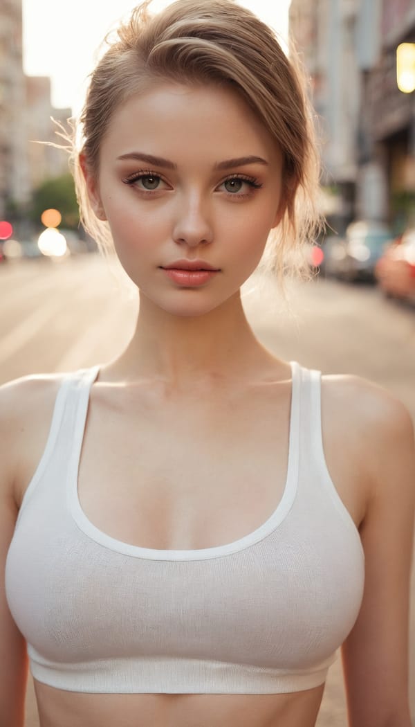 Tags: 21872187, SDXL
{"3": {"inputs": {"seed": 212452259111839, "steps": 32, "cfg": 5.16, "sampler_name": "dpmpp_2m", "scheduler": "karras", "denoise": 1.0, "model": ["27", 0], "positive": ["6", 0], "negative": ["7", 0], "latent_image": ["5", 0]}, "class_type": "KSampler"}, "4": {"inputs": {"ckpt_name": "juggernautxl.safetensors"}, "class_type": "CheckpointLoaderSimple"}, "5": {"inputs": {"width": 768, "height": 1344, "batch_size": 1}, "class_type": "EmptyLatentImage"}, "6": {"inputs": {"text": "24 year old girl, (russian:1.04), (detailed face:1.05), (slim:1.06), (cute:1.01), (blush:0.98), (sexy lips:1.11), (pale skin:1.00), (temptress:1.06), (eyelashes:0.97), (seductive pose:1.02), (beautiful eyes:1.00), (seductive facial expression:1.05), (idol:0.96), (perky ass:1.03), (exposed ass:1.07), (looking back:1.02), (sexy ass:1.06), (thigh gap:1.00), (white tanktop:1.07), busy street, (soft lighting:1.04), (natural looking skin:1.00), (detailed skin:1.04), (portra:1.03), (skin fuzz:1.04), (film:1.00), (candid cinema:1.06), (RAW:1.01), (textured skin:1.02)", "clip": ["27", 1]}, "class_type": "CLIPTextEncode"}, "7": {"inputs": {"text": "(worst quality:1.10), (distorted:1.05), (open mouth:1.05), (watermark:1.13), (low resolution:1.12), (twisted:1.07), (bad hands:1.13)", "clip": ["27", 1]}, "class_type": "CLIPTextEncode"}, "8": {"inputs": {"samples": ["3", 0], "vae": ["4", 2]}, "class_type": "VAEDecode"}, "25": {"inputs": {"lora_name": "nudify_xl.safetensors", "strength_model": 0.16, "strength_clip": 0.04, "model": ["4", 0], "clip": ["4", 1]}, "class_type": "LoraLoader"}, "26": {"inputs": {"lora_name": "shirtlift_SDXL_v2.safetensors", "strength_model": 0.16, "strength_clip": 0.08, "model": ["25", 0], "clip": ["25", 1]}, "class_type": "LoraLoader"}, "27": {"inputs": {"lora_name": "PerfectEyesXL.safetensors", "strength_model": 0.01, "strength_clip": 0.11, "model": ["26", 0], "clip": ["26", 1]}, "class_type": "LoraLoader"}, "30": {"inputs": {"model_name": "4x_NMKD-Superscale-SP_178000_G.pth"}, "class_type": "UpscaleModelLoader"}, "31": {"inputs": {"upscale_model": ["30", 0], "image": ["8", 0]}, "class_type": "ImageUpscaleWithModel"}, "32": {"inputs": {"upscale_method": "lanczos", "scale_by": 0.5, "image": ["31", 0]}, "class_type": "ImageScaleBy"}, "33": {"inputs": {"pixels": ["32", 0], "vae": ["4", 2]}, "class_type": "VAEEncode"}, "34": {"inputs": {"seed": 212452259111839, "steps": 32, "cfg": 5.16, "sampler_name": "dpmpp_2m", "scheduler": "karras", "denoise": 0.3, "model": ["27", 0], "positive": ["6", 0], "negative": ["7", 0], "latent_image": ["33", 0]}, "class_type": "KSampler"}, "36": {"inputs": {"samples": ["34", 0], "vae": ["4", 2]}, "class_type": "VAEDecode"}, "39": {"inputs": {"filename_prefix": "comfyapi-1716312548889", "images": ["36", 0]}, "class_type": "SaveImage"}}