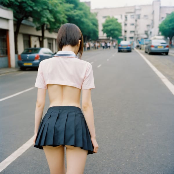 Tags: 21872187, SDXL
{"3": {"inputs": {"seed": 759417806188270, "steps": 64, "cfg": 6.52, "sampler_name": "dpmpp_2m", "scheduler": "karras", "denoise": 1.0, "model": ["27", 0], "positive": ["6", 0], "negative": ["7", 0], "latent_image": ["5", 0]}, "class_type": "KSampler"}, "4": {"inputs": {"ckpt_name": "helloworldxl.safetensors"}, "class_type": "CheckpointLoaderSimple"}, "5": {"inputs": {"width": 1024, "height": 1024, "batch_size": 1}, "class_type": "EmptyLatentImage"}, "6": {"inputs": {"text": "24 year old girl, (ukrainian:1.10), (japanese:0.97), (seductive pose:0.98), (idol:1.14), (cute:1.03), (beautiful eyes:1.08), (blush:1.05), (double eyelids:1.07), (slim:1.09), (temptress:0.98), (eyelashes:1.14), (sexy lips:1.03), (detailed face:1.07), (pale skin:1.11), (on all fours:1.07), (spreading ass cheeks:1.01), (from behind:1.09), (backboob:1.08), (school uniform:1.07), choker, busy street, (candid cinema:1.06), (film:1.06), (soft lighting:1.01), (natural looking skin:1.03), (RAW:1.03), (textured skin:1.03), (skin fuzz:1.08), (portra:1.09), (detailed skin:1.06)", "clip": ["27", 1]}, "class_type": "CLIPTextEncode"}, "7": {"inputs": {"text": "(watermark:1.06), (open mouth:1.13), (worst quality:1.07), (distorted:1.11), (bad hands:1.09), (low resolution:1.10), (twisted:1.13)", "clip": ["27", 1]}, "class_type": "CLIPTextEncode"}, "8": {"inputs": {"samples": ["3", 0], "vae": ["4", 2]}, "class_type": "VAEDecode"}, "25": {"inputs": {"lora_name": "nudify_xl.safetensors", "strength_model": 0.12, "strength_clip": 0.35, "model": ["4", 0], "clip": ["4", 1]}, "class_type": "LoraLoader"}, "26": {"inputs": {"lora_name": "shirtlift_SDXL_v2.safetensors", "strength_model": 0.1, "strength_clip": 0.12, "model": ["25", 0], "clip": ["25", 1]}, "class_type": "LoraLoader"}, "27": {"inputs": {"lora_name": "PerfectEyesXL.safetensors", "strength_model": 0.18, "strength_clip": 0.08, "model": ["26", 0], "clip": ["26", 1]}, "class_type": "LoraLoader"}, "30": {"inputs": {"model_name": "4x_NMKD-Superscale-SP_178000_G.pth"}, "class_type": "UpscaleModelLoader"}, "31": {"inputs": {"upscale_model": ["30", 0], "image": ["8", 0]}, "class_type": "ImageUpscaleWithModel"}, "32": {"inputs": {"upscale_method": "lanczos", "scale_by": 0.5, "image": ["31", 0]}, "class_type": "ImageScaleBy"}, "33": {"inputs": {"pixels": ["32", 0], "vae": ["4", 2]}, "class_type": "VAEEncode"}, "34": {"inputs": {"seed": 759417806188270, "steps": 64, "cfg": 6.52, "sampler_name": "dpmpp_2m", "scheduler": "karras", "denoise": 0.3, "model": ["27", 0], "positive": ["6", 0], "negative": ["7", 0], "latent_image": ["33", 0]}, "class_type": "KSampler"}, "36": {"inputs": {"samples": ["34", 0], "vae": ["4", 2]}, "class_type": "VAEDecode"}, "39": {"inputs": {"filename_prefix": "comfyapi-1713426229073", "images": ["36", 0]}, "class_type": "SaveImage"}}