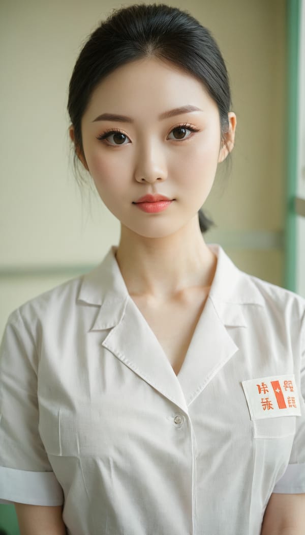 Tags: 21872187, SDXL
{"3": {"inputs": {"seed": 422965432530360, "steps": 32, "cfg": 5.57, "sampler_name": "dpmpp_2m", "scheduler": "karras", "denoise": 1.0, "model": ["27", 0], "positive": ["6", 0], "negative": ["7", 0], "latent_image": ["5", 0]}, "class_type": "KSampler"}, "4": {"inputs": {"ckpt_name": "juggernautxl.safetensors"}, "class_type": "CheckpointLoaderSimple"}, "5": {"inputs": {"width": 768, "height": 1344, "batch_size": 1}, "class_type": "EmptyLatentImage"}, "6": {"inputs": {"text": "26 year old girl, (chinese:1.12), (irish:1.11), (pale skin:1.13), (temptress:1.12), (blush:1.01), (seductive pose:1.11), (slim:1.10), (eyelashes:1.03), (double eyelids:1.09), (seductive facial expression:1.03), (cute:0.96), (sexy lips:1.08), (idol:0.97), (detailed face:1.05), (beautiful eyes:1.08), (perky ass:0.97), (exposed ass:1.05), (looking back:1.11), (sexy ass:1.08), (thigh gap:0.98), (nurse in uniform:1.05) working in a hospital ward, (soft lighting:1.05), (candid cinema:1.04), (textured skin:1.02), (detailed skin:1.07), (skin fuzz:1.04), (portra:1.02), (film:1.00), (RAW:1.01), (natural looking skin:1.02)", "clip": ["27", 1]}, "class_type": "CLIPTextEncode"}, "7": {"inputs": {"text": "(open mouth:1.07), (watermark:1.05), (bad hands:1.05), (twisted:1.14), (worst quality:1.09), (distorted:1.09), (low resolution:1.05)", "clip": ["27", 1]}, "class_type": "CLIPTextEncode"}, "8": {"inputs": {"samples": ["3", 0], "vae": ["4", 2]}, "class_type": "VAEDecode"}, "25": {"inputs": {"lora_name": "nudify_xl.safetensors", "strength_model": 0.31, "strength_clip": 0.39, "model": ["4", 0], "clip": ["4", 1]}, "class_type": "LoraLoader"}, "26": {"inputs": {"lora_name": "shirtlift_SDXL_v2.safetensors", "strength_model": 0.08, "strength_clip": 0.05, "model": ["25", 0], "clip": ["25", 1]}, "class_type": "LoraLoader"}, "27": {"inputs": {"lora_name": "PerfectEyesXL.safetensors", "strength_model": 0.08, "strength_clip": 0.09, "model": ["26", 0], "clip": ["26", 1]}, "class_type": "LoraLoader"}, "30": {"inputs": {"model_name": "4x_NMKD-Superscale-SP_178000_G.pth"}, "class_type": "UpscaleModelLoader"}, "31": {"inputs": {"upscale_model": ["30", 0], "image": ["8", 0]}, "class_type": "ImageUpscaleWithModel"}, "32": {"inputs": {"upscale_method": "lanczos", "scale_by": 0.5, "image": ["31", 0]}, "class_type": "ImageScaleBy"}, "33": {"inputs": {"pixels": ["32", 0], "vae": ["4", 2]}, "class_type": "VAEEncode"}, "34": {"inputs": {"seed": 422965432530360, "steps": 32, "cfg": 5.57, "sampler_name": "dpmpp_2m", "scheduler": "karras", "denoise": 0.3, "model": ["27", 0], "positive": ["6", 0], "negative": ["7", 0], "latent_image": ["33", 0]}, "class_type": "KSampler"}, "36": {"inputs": {"samples": ["34", 0], "vae": ["4", 2]}, "class_type": "VAEDecode"}, "39": {"inputs": {"filename_prefix": "comfyapi-1725802198791", "images": ["36", 0]}, "class_type": "SaveImage"}}