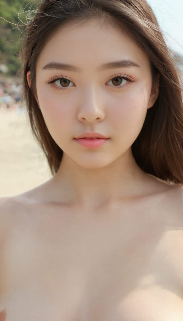 Tags: 21872187, SDXL
{"3": {"inputs": {"seed": 504842446122275, "steps": 32, "cfg": 5.53, "sampler_name": "dpmpp_2m", "scheduler": "karras", "denoise": 1.0, "model": ["27", 0], "positive": ["6", 0], "negative": ["7", 0], "latent_image": ["5", 0]}, "class_type": "KSampler"}, "4": {"inputs": {"ckpt_name": "juggernautxl.safetensors"}, "class_type": "CheckpointLoaderSimple"}, "5": {"inputs": {"width": 768, "height": 1344, "batch_size": 1}, "class_type": "EmptyLatentImage"}, "6": {"inputs": {"text": "18 year old girl, (double eyelids:1.10), (detailed face:1.10), (cute:1.04), (seductive facial expression:1.07), (slim:0.99), (blush:0.98), (idol:0.99), (pale skin:1.02), (temptress:1.08), (beautiful eyes:1.10), (sexy lips:1.02), (seductive pose:1.01), (eyelashes:0.98), (perky ass:1.13), (exposed ass:1.12), (looking back:1.01), (sexy ass:1.12), (thigh gap:0.96), wearing (bikini:1.13) at a beach, (textured skin:1.03), (film:1.06), (candid cinema:1.09), (soft lighting:1.03), (detailed skin:1.02), (skin fuzz:1.08), (natural looking skin:1.08), (portra:1.01), (RAW:1.06)", "clip": ["27", 1]}, "class_type": "CLIPTextEncode"}, "7": {"inputs": {"text": "(bad hands:1.14), (distorted:1.09), (watermark:1.06), (low resolution:1.07), (twisted:1.10), (open mouth:1.11), (worst quality:1.08)", "clip": ["27", 1]}, "class_type": "CLIPTextEncode"}, "8": {"inputs": {"samples": ["3", 0], "vae": ["4", 2]}, "class_type": "VAEDecode"}, "25": {"inputs": {"lora_name": "nudify_xl.safetensors", "strength_model": 0.1, "strength_clip": 0.27, "model": ["4", 0], "clip": ["4", 1]}, "class_type": "LoraLoader"}, "26": {"inputs": {"lora_name": "shirtlift_SDXL_v2.safetensors", "strength_model": 0.14, "strength_clip": 0.15, "model": ["25", 0], "clip": ["25", 1]}, "class_type": "LoraLoader"}, "27": {"inputs": {"lora_name": "PerfectEyesXL.safetensors", "strength_model": 0.03, "strength_clip": 0.14, "model": ["26", 0], "clip": ["26", 1]}, "class_type": "LoraLoader"}, "30": {"inputs": {"model_name": "4x_NMKD-Superscale-SP_178000_G.pth"}, "class_type": "UpscaleModelLoader"}, "31": {"inputs": {"upscale_model": ["30", 0], "image": ["8", 0]}, "class_type": "ImageUpscaleWithModel"}, "32": {"inputs": {"upscale_method": "lanczos", "scale_by": 0.5, "image": ["31", 0]}, "class_type": "ImageScaleBy"}, "33": {"inputs": {"pixels": ["32", 0], "vae": ["4", 2]}, "class_type": "VAEEncode"}, "34": {"inputs": {"seed": 504842446122275, "steps": 32, "cfg": 5.53, "sampler_name": "dpmpp_2m", "scheduler": "karras", "denoise": 0.3, "model": ["27", 0], "positive": ["6", 0], "negative": ["7", 0], "latent_image": ["33", 0]}, "class_type": "KSampler"}, "36": {"inputs": {"samples": ["34", 0], "vae": ["4", 2]}, "class_type": "VAEDecode"}, "39": {"inputs": {"filename_prefix": "comfyapi-1733066655737", "images": ["36", 0]}, "class_type": "SaveImage"}}