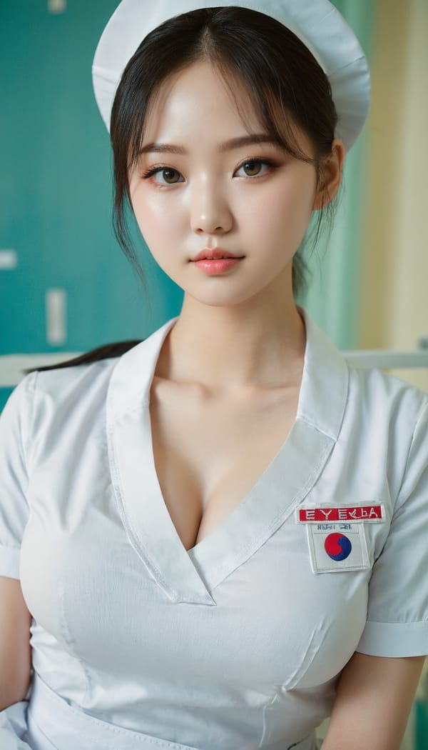 Tags: 21872187, SDXL
{"3": {"inputs": {"seed": 392080697677556, "steps": 64, "cfg": 6.7, "sampler_name": "dpmpp_2m", "scheduler": "karras", "denoise": 1.0, "model": ["27", 0], "positive": ["6", 0], "negative": ["7", 0], "latent_image": ["5", 0]}, "class_type": "KSampler"}, "4": {"inputs": {"ckpt_name": "juggernautxl.safetensors"}, "class_type": "CheckpointLoaderSimple"}, "5": {"inputs": {"width": 768, "height": 1344, "batch_size": 1}, "class_type": "EmptyLatentImage"}, "6": {"inputs": {"text": "19 year old girl, (russian:1.13), (korean:1.06), (idol:1.04), (slim:1.04), (seductive pose:1.08), (sexy lips:0.95), (cute:1.05), (eyelashes:1.04), (seductive facial expression:1.03), (pale skin:1.05), (beautiful eyes:1.01), (blush:0.97), (double eyelids:1.10), (detailed face:1.01), (in a seductive pose:1.01), (large perky breasts:1.14), (cleavage:1.09), (thigh gap:1.06), (nurse in uniform:1.14) working in a hospital ward, (soft lighting:1.09), (RAW:1.02), (detailed skin:1.02), (candid cinema:1.00), (film:1.06), (textured skin:1.00), (natural looking skin:1.03), (portra:1.07), (skin fuzz:1.01)", "clip": ["27", 1]}, "class_type": "CLIPTextEncode"}, "7": {"inputs": {"text": "(open mouth:1.07), (bad hands:1.13), (low resolution:1.13), (worst quality:1.10), (distorted:1.07), (watermark:1.06), (twisted:1.09)", "clip": ["27", 1]}, "class_type": "CLIPTextEncode"}, "8": {"inputs": {"samples": ["3", 0], "vae": ["4", 2]}, "class_type": "VAEDecode"}, "25": {"inputs": {"lora_name": "nudify_xl.safetensors", "strength_model": 0.24, "strength_clip": 0.02, "model": ["4", 0], "clip": ["4", 1]}, "class_type": "LoraLoader"}, "26": {"inputs": {"lora_name": "shirtlift_SDXL_v2.safetensors", "strength_model": 0.17, "strength_clip": 0.13, "model": ["25", 0], "clip": ["25", 1]}, "class_type": "LoraLoader"}, "27": {"inputs": {"lora_name": "PerfectEyesXL.safetensors", "strength_model": 0.1, "strength_clip": 0.03, "model": ["26", 0], "clip": ["26", 1]}, "class_type": "LoraLoader"}, "30": {"inputs": {"model_name": "4x_NMKD-Superscale-SP_178000_G.pth"}, "class_type": "UpscaleModelLoader"}, "31": {"inputs": {"upscale_model": ["30", 0], "image": ["8", 0]}, "class_type": "ImageUpscaleWithModel"}, "32": {"inputs": {"upscale_method": "lanczos", "scale_by": 0.5, "image": ["31", 0]}, "class_type": "ImageScaleBy"}, "33": {"inputs": {"pixels": ["32", 0], "vae": ["4", 2]}, "class_type": "VAEEncode"}, "34": {"inputs": {"seed": 392080697677556, "steps": 64, "cfg": 6.7, "sampler_name": "dpmpp_2m", "scheduler": "karras", "denoise": 0.3, "model": ["27", 0], "positive": ["6", 0], "negative": ["7", 0], "latent_image": ["33", 0]}, "class_type": "KSampler"}, "36": {"inputs": {"samples": ["34", 0], "vae": ["4", 2]}, "class_type": "VAEDecode"}, "39": {"inputs": {"filename_prefix": "comfyapi-1713198130021", "images": ["36", 0]}, "class_type": "SaveImage"}}