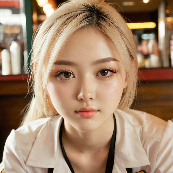 Tags: 21872187, SDXL
{"3": {"inputs": {"seed": 908723196192005, "steps": 64, "cfg": 5.37, "sampler_name": "dpmpp_2m", "scheduler": "karras", "denoise": 1.0, "model": ["27", 0], "positive": ["6", 0], "negative": ["7", 0], "latent_image": ["5", 0]}, "class_type": "KSampler"}, "4": {"inputs": {"ckpt_name": "juggernautxl.safetensors"}, "class_type": "CheckpointLoaderSimple"}, "5": {"inputs": {"width": 1024, "height": 1024, "batch_size": 1}, "class_type": "EmptyLatentImage"}, "6": {"inputs": {"text": "22 year old girl, (slim:1.08), (blush:1.04), (idol:1.02), (cute:1.04), (double eyelids:1.07), (seductive facial expression:1.07), (seductive pose:1.03), (beautiful eyes:1.01), (pale skin:0.99), (detailed face:1.01), (on all fours:1.13), (spreading ass cheeks:0.98), (from behind:1.11), (backboob:1.00), (a waitress in uniform:1.03) working at a restaurant, (film:1.06), (textured skin:1.02), (candid cinema:1.08), (portra:1.06), (RAW:1.00), (natural looking skin:1.01), (soft lighting:1.04), (detailed skin:1.02), (skin fuzz:1.07)", "clip": ["27", 1]}, "class_type": "CLIPTextEncode"}, "7": {"inputs": {"text": "(distorted:1.13), (watermark:1.07), (twisted:1.14), (worst quality:1.05), (bad hands:1.07), (low resolution:1.12), (open mouth:1.14)", "clip": ["27", 1]}, "class_type": "CLIPTextEncode"}, "8": {"inputs": {"samples": ["3", 0], "vae": ["4", 2]}, "class_type": "VAEDecode"}, "25": {"inputs": {"lora_name": "nudify_xl.safetensors", "strength_model": 0.15, "strength_clip": 0.16, "model": ["4", 0], "clip": ["4", 1]}, "class_type": "LoraLoader"}, "26": {"inputs": {"lora_name": "shirtlift_SDXL_v2.safetensors", "strength_model": 0.01, "strength_clip": 0.18, "model": ["25", 0], "clip": ["25", 1]}, "class_type": "LoraLoader"}, "27": {"inputs": {"lora_name": "PerfectEyesXL.safetensors", "strength_model": 0.08, "strength_clip": 0.14, "model": ["26", 0], "clip": ["26", 1]}, "class_type": "LoraLoader"}, "30": {"inputs": {"model_name": "4x_NMKD-Superscale-SP_178000_G.pth"}, "class_type": "UpscaleModelLoader"}, "31": {"inputs": {"upscale_model": ["30", 0], "image": ["8", 0]}, "class_type": "ImageUpscaleWithModel"}, "32": {"inputs": {"upscale_method": "lanczos", "scale_by": 0.5, "image": ["31", 0]}, "class_type": "ImageScaleBy"}, "33": {"inputs": {"pixels": ["32", 0], "vae": ["4", 2]}, "class_type": "VAEEncode"}, "34": {"inputs": {"seed": 908723196192005, "steps": 64, "cfg": 5.37, "sampler_name": "dpmpp_2m", "scheduler": "karras", "denoise": 0.3, "model": ["27", 0], "positive": ["6", 0], "negative": ["7", 0], "latent_image": ["33", 0]}, "class_type": "KSampler"}, "36": {"inputs": {"samples": ["34", 0], "vae": ["4", 2]}, "class_type": "VAEDecode"}, "39": {"inputs": {"filename_prefix": "comfyapi-1713744874935", "images": ["36", 0]}, "class_type": "SaveImage"}}