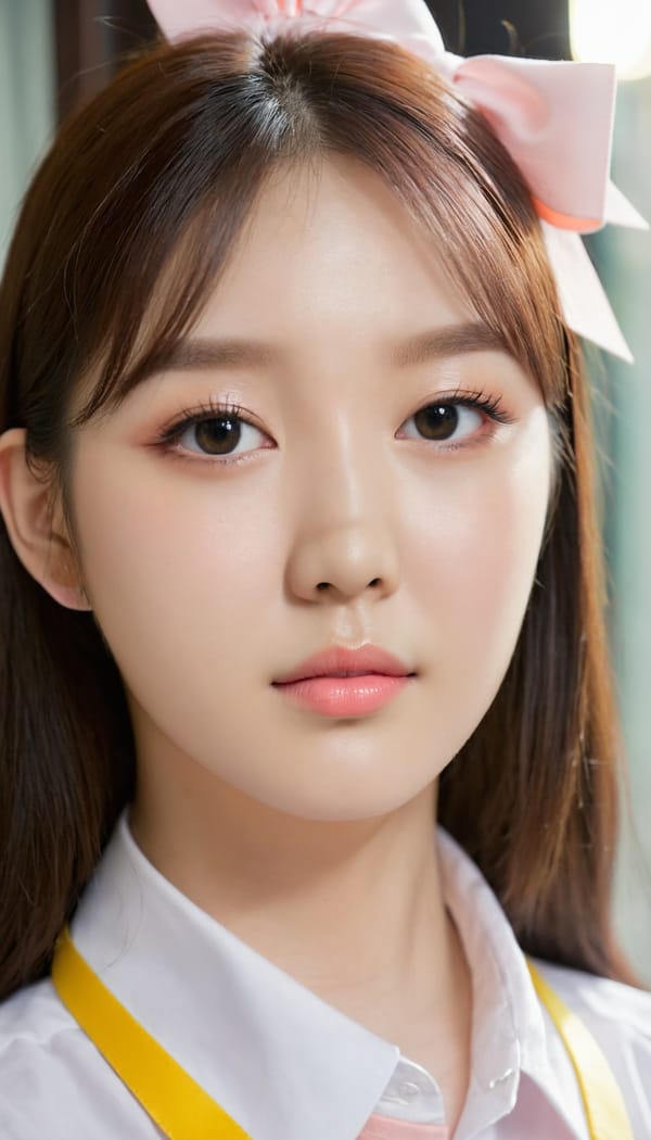 Tags: 21872187, SDXL
{"3": {"inputs": {"seed": 761026140237262, "steps": 32, "cfg": 7.75, "sampler_name": "dpmpp_2m", "scheduler": "karras", "denoise": 1.0, "model": ["27", 0], "positive": ["6", 0], "negative": ["7", 0], "latent_image": ["5", 0]}, "class_type": "KSampler"}, "4": {"inputs": {"ckpt_name": "juggernautXL_v8Rundiffusion.safetensors"}, "class_type": "CheckpointLoaderSimple"}, "5": {"inputs": {"width": 768, "height": 1344, "batch_size": 1}, "class_type": "EmptyLatentImage"}, "6": {"inputs": {"text": "21 year old girl, (ukrainian:1.13), (korean:1.02), (idol:1.07), (double eyelids:1.11), (pale skin:0.95), (seductive facial expression:1.04), (detailed face:1.14), (temptress:1.09), (seductive pose:1.06), (beautiful eyes:1.01), (eyelashes:1.09), (blush:1.12), (cute:1.02), (slim:0.99), (in a seductive pose:0.99), (large perky breasts:1.03), (cleavage:1.10), (thigh gap:1.10), (school uniform:1.05), choker, busy street, (soft lighting:1.06), (candid cinema:1.06), (RAW:1.06), (textured skin:1.02), (detailed skin:1.02), (portra:1.04), (natural looking skin:1.03), (skin fuzz:1.09), (film:1.04)", "clip": ["27", 1]}, "class_type": "CLIPTextEncode"}, "7": {"inputs": {"text": "(worst quality:1.08), (twisted:1.08), (distorted:1.08), (watermark:1.13), (low resolution:1.10), (bad hands:1.11)", "clip": ["27", 1]}, "class_type": "CLIPTextEncode"}, "8": {"inputs": {"samples": ["3", 0], "vae": ["4", 2]}, "class_type": "VAEDecode"}, "25": {"inputs": {"lora_name": "nudify_xl.safetensors", "strength_model": 0.33, "strength_clip": 0.18, "model": ["4", 0], "clip": ["4", 1]}, "class_type": "LoraLoader"}, "26": {"inputs": {"lora_name": "shirtlift_SDXL_v2.safetensors", "strength_model": 0.08, "strength_clip": 0.0, "model": ["25", 0], "clip": ["25", 1]}, "class_type": "LoraLoader"}, "27": {"inputs": {"lora_name": "PerfectEyesXL.safetensors", "strength_model": 0.06, "strength_clip": 0.01, "model": ["26", 0], "clip": ["26", 1]}, "class_type": "LoraLoader"}, "30": {"inputs": {"model_name": "4x_NMKD-Superscale-SP_178000_G.pth"}, "class_type": "UpscaleModelLoader"}, "31": {"inputs": {"upscale_model": ["30", 0], "image": ["8", 0]}, "class_type": "ImageUpscaleWithModel"}, "32": {"inputs": {"upscale_method": "lanczos", "scale_by": 0.5, "image": ["31", 0]}, "class_type": "ImageScaleBy"}, "33": {"inputs": {"pixels": ["32", 0], "vae": ["4", 2]}, "class_type": "VAEEncode"}, "34": {"inputs": {"seed": 761026140237262, "steps": 32, "cfg": 7.75, "sampler_name": "dpmpp_2m", "scheduler": "karras", "denoise": 0.3, "model": ["27", 0], "positive": ["6", 0], "negative": ["7", 0], "latent_image": ["33", 0]}, "class_type": "KSampler"}, "36": {"inputs": {"samples": ["34", 0], "vae": ["4", 2]}, "class_type": "VAEDecode"}, "39": {"inputs": {"filename_prefix": "comfyapi-1707239960355", "images": ["36", 0]}, "class_type": "SaveImage"}}