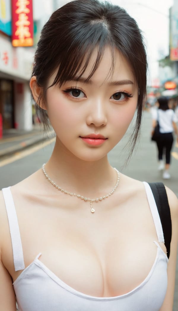 Tags: 21872187, SDXL
{"3": {"inputs": {"seed": 682568762536501, "steps": 64, "cfg": 5.65, "sampler_name": "dpmpp_2m", "scheduler": "karras", "denoise": 1.0, "model": ["27", 0], "positive": ["6", 0], "negative": ["7", 0], "latent_image": ["5", 0]}, "class_type": "KSampler"}, "4": {"inputs": {"ckpt_name": "juggernautxl.safetensors"}, "class_type": "CheckpointLoaderSimple"}, "5": {"inputs": {"width": 768, "height": 1344, "batch_size": 1}, "class_type": "EmptyLatentImage"}, "6": {"inputs": {"text": "26 year old girl, (taiwanese:1.09), (irish:1.08), (blush:1.07), (pale skin:1.07), (idol:1.03), (beautiful eyes:0.98), (detailed face:1.00), (double eyelids:1.12), (slim:0.95), (seductive pose:0.99), (cute:1.11), (seductive facial expression:1.03), (eyelashes:1.10), (temptress:1.00), (sexy lips:1.06), (on all fours:1.05), (spreading ass cheeks:1.01), (from behind:1.05), (backboob:1.06), (school uniform:1.01), choker, busy street, (RAW:1.03), (textured skin:1.09), (candid cinema:1.05), (detailed skin:1.09), (film:1.02), (portra:1.07), (natural looking skin:1.07), (skin fuzz:1.05)", "clip": ["27", 1]}, "class_type": "CLIPTextEncode"}, "7": {"inputs": {"text": "(open mouth:1.07), (worst quality:1.09), (watermark:1.13), (bad hands:1.05), (low resolution:1.08), (twisted:1.12), (distorted:1.08)", "clip": ["27", 1]}, "class_type": "CLIPTextEncode"}, "8": {"inputs": {"samples": ["3", 0], "vae": ["4", 2]}, "class_type": "VAEDecode"}, "25": {"inputs": {"lora_name": "nudify_xl.safetensors", "strength_model": 0.34, "strength_clip": 0.28, "model": ["4", 0], "clip": ["4", 1]}, "class_type": "LoraLoader"}, "26": {"inputs": {"lora_name": "shirtlift_SDXL_v2.safetensors", "strength_model": 0.01, "strength_clip": 0.06, "model": ["25", 0], "clip": ["25", 1]}, "class_type": "LoraLoader"}, "27": {"inputs": {"lora_name": "PerfectEyesXL.safetensors", "strength_model": 0.02, "strength_clip": 0.16, "model": ["26", 0], "clip": ["26", 1]}, "class_type": "LoraLoader"}, "30": {"inputs": {"model_name": "4x_NMKD-Superscale-SP_178000_G.pth"}, "class_type": "UpscaleModelLoader"}, "31": {"inputs": {"upscale_model": ["30", 0], "image": ["8", 0]}, "class_type": "ImageUpscaleWithModel"}, "32": {"inputs": {"upscale_method": "lanczos", "scale_by": 0.5, "image": ["31", 0]}, "class_type": "ImageScaleBy"}, "33": {"inputs": {"pixels": ["32", 0], "vae": ["4", 2]}, "class_type": "VAEEncode"}, "34": {"inputs": {"seed": 682568762536501, "steps": 64, "cfg": 5.65, "sampler_name": "dpmpp_2m", "scheduler": "karras", "denoise": 0.3, "model": ["27", 0], "positive": ["6", 0], "negative": ["7", 0], "latent_image": ["33", 0]}, "class_type": "KSampler"}, "36": {"inputs": {"samples": ["34", 0], "vae": ["4", 2]}, "class_type": "VAEDecode"}, "39": {"inputs": {"filename_prefix": "comfyapi-1717524417312", "images": ["36", 0]}, "class_type": "SaveImage"}}