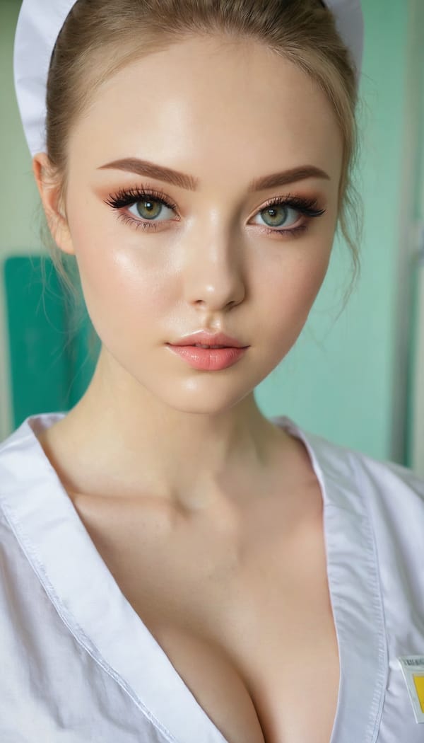 Tags: 21872187, SDXL
{"3": {"inputs": {"seed": 263063011303692, "steps": 32, "cfg": 6.33, "sampler_name": "dpmpp_2m", "scheduler": "karras", "denoise": 1.0, "model": ["27", 0], "positive": ["6", 0], "negative": ["7", 0], "latent_image": ["5", 0]}, "class_type": "KSampler"}, "4": {"inputs": {"ckpt_name": "juggernautxl.safetensors"}, "class_type": "CheckpointLoaderSimple"}, "5": {"inputs": {"width": 768, "height": 1344, "batch_size": 1}, "class_type": "EmptyLatentImage"}, "6": {"inputs": {"text": "25 year old girl, (ukrainian:1.04), (russian:0.97), (irish:0.99), (idol:0.99), (cute:1.02), (eyelashes:1.01), (sexy lips:0.99), (beautiful eyes:1.07), (double eyelids:1.05), (blush:0.96), (detailed face:1.04), (slim:0.96), (pale skin:1.06), (seductive facial expression:1.09), (temptress:1.04), (in a seductive pose:1.14), (large perky breasts:0.99), (cleavage:1.14), (thigh gap:0.98), (nurse in uniform:1.14) working in a hospital ward, (skin fuzz:1.07), (soft lighting:1.09), (natural looking skin:1.00), (RAW:1.00), (candid cinema:1.07), (textured skin:1.05), (detailed skin:1.08), (film:1.05), (portra:1.02)", "clip": ["27", 1]}, "class_type": "CLIPTextEncode"}, "7": {"inputs": {"text": "(bad hands:1.11), (twisted:1.05), (watermark:1.14), (worst quality:1.11), (open mouth:1.06), (low resolution:1.14), (distorted:1.05)", "clip": ["27", 1]}, "class_type": "CLIPTextEncode"}, "8": {"inputs": {"samples": ["3", 0], "vae": ["4", 2]}, "class_type": "VAEDecode"}, "25": {"inputs": {"lora_name": "nudify_xl.safetensors", "strength_model": 0.24, "strength_clip": 0.3, "model": ["4", 0], "clip": ["4", 1]}, "class_type": "LoraLoader"}, "26": {"inputs": {"lora_name": "shirtlift_SDXL_v2.safetensors", "strength_model": 0.19, "strength_clip": 0.17, "model": ["25", 0], "clip": ["25", 1]}, "class_type": "LoraLoader"}, "27": {"inputs": {"lora_name": "PerfectEyesXL.safetensors", "strength_model": 0.04, "strength_clip": 0.11, "model": ["26", 0], "clip": ["26", 1]}, "class_type": "LoraLoader"}, "30": {"inputs": {"model_name": "4x_NMKD-Superscale-SP_178000_G.pth"}, "class_type": "UpscaleModelLoader"}, "31": {"inputs": {"upscale_model": ["30", 0], "image": ["8", 0]}, "class_type": "ImageUpscaleWithModel"}, "32": {"inputs": {"upscale_method": "lanczos", "scale_by": 0.5, "image": ["31", 0]}, "class_type": "ImageScaleBy"}, "33": {"inputs": {"pixels": ["32", 0], "vae": ["4", 2]}, "class_type": "VAEEncode"}, "34": {"inputs": {"seed": 263063011303692, "steps": 32, "cfg": 6.33, "sampler_name": "dpmpp_2m", "scheduler": "karras", "denoise": 0.3, "model": ["27", 0], "positive": ["6", 0], "negative": ["7", 0], "latent_image": ["33", 0]}, "class_type": "KSampler"}, "36": {"inputs": {"samples": ["34", 0], "vae": ["4", 2]}, "class_type": "VAEDecode"}, "39": {"inputs": {"filename_prefix": "comfyapi-1724675228188", "images": ["36", 0]}, "class_type": "SaveImage"}}