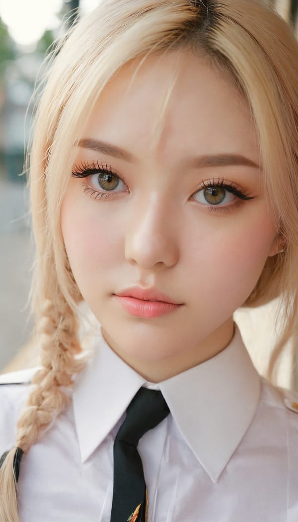 Tags: 21872187, SDXL
{"3": {"inputs": {"seed": 419767228959458, "steps": 32, "cfg": 5.5, "sampler_name": "dpmpp_2m", "scheduler": "karras", "denoise": 1.0, "model": ["27", 0], "positive": ["6", 0], "negative": ["7", 0], "latent_image": ["5", 0]}, "class_type": "KSampler"}, "4": {"inputs": {"ckpt_name": "juggernautxl.safetensors"}, "class_type": "CheckpointLoaderSimple"}, "5": {"inputs": {"width": 768, "height": 1344, "batch_size": 1}, "class_type": "EmptyLatentImage"}, "6": {"inputs": {"text": "19 year old girl, (eyelashes:0.98), (temptress:1.00), (detailed face:1.11), (sexy lips:1.14), (slim:1.14), (double eyelids:1.03), (cute:1.00), (beautiful eyes:1.10), (pale skin:1.02), (idol:0.97), (seductive pose:1.11), (blush:1.14), (in a seductive pose:1.06), (large perky breasts:1.11), (cleavage:1.00), (thigh gap:1.05), (school uniform:1.02), choker, busy street, (portra:1.06), (soft lighting:1.04), (candid cinema:1.04), (RAW:1.00), (textured skin:1.06), (skin fuzz:1.00), (film:1.02), (detailed skin:1.09), (natural looking skin:1.04)", "clip": ["27", 1]}, "class_type": "CLIPTextEncode"}, "7": {"inputs": {"text": "(open mouth:1.13), (low resolution:1.08), (distorted:1.11), (watermark:1.13), (worst quality:1.13), (twisted:1.08), (bad hands:1.08)", "clip": ["27", 1]}, "class_type": "CLIPTextEncode"}, "8": {"inputs": {"samples": ["3", 0], "vae": ["4", 2]}, "class_type": "VAEDecode"}, "25": {"inputs": {"lora_name": "nudify_xl.safetensors", "strength_model": 0.38, "strength_clip": 0.2, "model": ["4", 0], "clip": ["4", 1]}, "class_type": "LoraLoader"}, "26": {"inputs": {"lora_name": "shirtlift_SDXL_v2.safetensors", "strength_model": 0.1, "strength_clip": 0.07, "model": ["25", 0], "clip": ["25", 1]}, "class_type": "LoraLoader"}, "27": {"inputs": {"lora_name": "PerfectEyesXL.safetensors", "strength_model": 0.12, "strength_clip": 0.11, "model": ["26", 0], "clip": ["26", 1]}, "class_type": "LoraLoader"}, "30": {"inputs": {"model_name": "4x_NMKD-Superscale-SP_178000_G.pth"}, "class_type": "UpscaleModelLoader"}, "31": {"inputs": {"upscale_model": ["30", 0], "image": ["8", 0]}, "class_type": "ImageUpscaleWithModel"}, "32": {"inputs": {"upscale_method": "lanczos", "scale_by": 0.5, "image": ["31", 0]}, "class_type": "ImageScaleBy"}, "33": {"inputs": {"pixels": ["32", 0], "vae": ["4", 2]}, "class_type": "VAEEncode"}, "34": {"inputs": {"seed": 419767228959458, "steps": 32, "cfg": 5.5, "sampler_name": "dpmpp_2m", "scheduler": "karras", "denoise": 0.3, "model": ["27", 0], "positive": ["6", 0], "negative": ["7", 0], "latent_image": ["33", 0]}, "class_type": "KSampler"}, "36": {"inputs": {"samples": ["34", 0], "vae": ["4", 2]}, "class_type": "VAEDecode"}, "39": {"inputs": {"filename_prefix": "comfyapi-1724329183013", "images": ["36", 0]}, "class_type": "SaveImage"}}