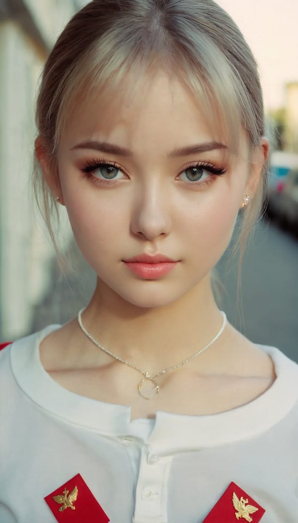 Tags: 21872187, SDXL
{"3": {"inputs": {"seed": 503841216998989, "steps": 64, "cfg": 5.77, "sampler_name": "dpmpp_2m", "scheduler": "karras", "denoise": 1.0, "model": ["27", 0], "positive": ["6", 0], "negative": ["7", 0], "latent_image": ["5", 0]}, "class_type": "KSampler"}, "4": {"inputs": {"ckpt_name": "juggernautxl.safetensors"}, "class_type": "CheckpointLoaderSimple"}, "5": {"inputs": {"width": 768, "height": 1344, "batch_size": 1}, "class_type": "EmptyLatentImage"}, "6": {"inputs": {"text": "22 year old girl, (russian:1.08), (seductive pose:1.14), (blush:0.98), (detailed face:1.06), (temptress:1.02), (seductive facial expression:1.09), (slim:1.13), (idol:1.03), (double eyelids:1.08), (cute:1.04), (beautiful eyes:1.14), (sexy lips:1.13), (eyelashes:1.00), (pale skin:1.00), (perky ass:1.01), (exposed ass:1.01), (looking back:1.01), (sexy ass:0.96), (thigh gap:1.06), (school uniform:1.03), choker, busy street, (soft lighting:1.05), (RAW:1.03), (film:1.07), (detailed skin:1.06), (skin fuzz:1.04), (textured skin:1.08), (natural looking skin:1.03), (candid cinema:1.00), (portra:1.04)", "clip": ["27", 1]}, "class_type": "CLIPTextEncode"}, "7": {"inputs": {"text": "(twisted:1.13), (distorted:1.06), (open mouth:1.11), (low resolution:1.11), (bad hands:1.06), (watermark:1.12)", "clip": ["27", 1]}, "class_type": "CLIPTextEncode"}, "8": {"inputs": {"samples": ["3", 0], "vae": ["4", 2]}, "class_type": "VAEDecode"}, "25": {"inputs": {"lora_name": "nudify_xl.safetensors", "strength_model": 0.24, "strength_clip": 0.14, "model": ["4", 0], "clip": ["4", 1]}, "class_type": "LoraLoader"}, "26": {"inputs": {"lora_name": "shirtlift_SDXL_v2.safetensors", "strength_model": 0.15, "strength_clip": 0.07, "model": ["25", 0], "clip": ["25", 1]}, "class_type": "LoraLoader"}, "27": {"inputs": {"lora_name": "PerfectEyesXL.safetensors", "strength_model": 0.05, "strength_clip": 0.01, "model": ["26", 0], "clip": ["26", 1]}, "class_type": "LoraLoader"}, "30": {"inputs": {"model_name": "4x_NMKD-Superscale-SP_178000_G.pth"}, "class_type": "UpscaleModelLoader"}, "31": {"inputs": {"upscale_model": ["30", 0], "image": ["8", 0]}, "class_type": "ImageUpscaleWithModel"}, "32": {"inputs": {"upscale_method": "lanczos", "scale_by": 0.5, "image": ["31", 0]}, "class_type": "ImageScaleBy"}, "33": {"inputs": {"pixels": ["32", 0], "vae": ["4", 2]}, "class_type": "VAEEncode"}, "34": {"inputs": {"seed": 503841216998989, "steps": 64, "cfg": 5.77, "sampler_name": "dpmpp_2m", "scheduler": "karras", "denoise": 0.3, "model": ["27", 0], "positive": ["6", 0], "negative": ["7", 0], "latent_image": ["33", 0]}, "class_type": "KSampler"}, "36": {"inputs": {"samples": ["34", 0], "vae": ["4", 2]}, "class_type": "VAEDecode"}, "39": {"inputs": {"filename_prefix": "comfyapi-1732770448029", "images": ["36", 0]}, "class_type": "SaveImage"}}