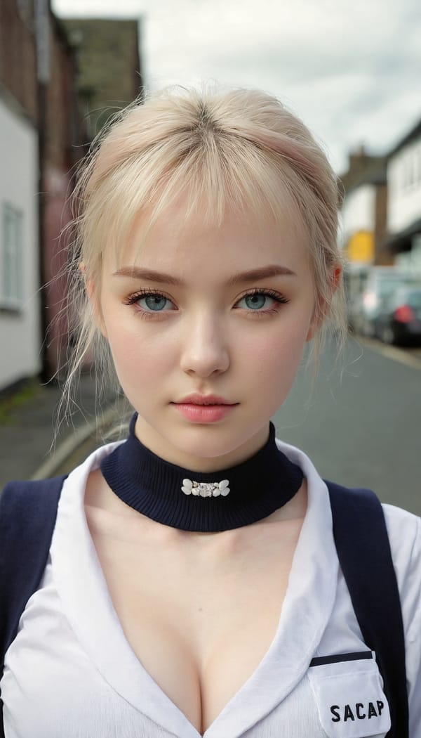 Tags: 21872187, SDXL
{"3": {"inputs": {"seed": 309747329347672, "steps": 64, "cfg": 5.43, "sampler_name": "dpmpp_2m", "scheduler": "karras", "denoise": 1.0, "model": ["27", 0], "positive": ["6", 0], "negative": ["7", 0], "latent_image": ["5", 0]}, "class_type": "KSampler"}, "4": {"inputs": {"ckpt_name": "juggernautxl.safetensors"}, "class_type": "CheckpointLoaderSimple"}, "5": {"inputs": {"width": 768, "height": 1344, "batch_size": 1}, "class_type": "EmptyLatentImage"}, "6": {"inputs": {"text": "23 year old girl, (irish:1.13), (detailed face:1.05), (slim:0.96), (seductive pose:1.01), (sexy lips:1.10), (seductive facial expression:0.99), (double eyelids:0.99), (beautiful eyes:1.12), (eyelashes:0.95), (pale skin:0.97), (cute:1.11), (blush:0.98), (idol:1.00), (in a seductive pose:1.07), (large perky breasts:1.05), (cleavage:1.04), (thigh gap:1.03), (school uniform:1.12), choker, busy street, (soft lighting:1.01), (film:1.09), (detailed skin:1.08), (portra:1.00), (skin fuzz:1.09), (RAW:1.07), (natural looking skin:1.06), (candid cinema:1.03), (textured skin:1.05)", "clip": ["27", 1]}, "class_type": "CLIPTextEncode"}, "7": {"inputs": {"text": "(distorted:1.09), (worst quality:1.05), (bad hands:1.12), (watermark:1.05), (low resolution:1.09), (open mouth:1.05), (twisted:1.10)", "clip": ["27", 1]}, "class_type": "CLIPTextEncode"}, "8": {"inputs": {"samples": ["3", 0], "vae": ["4", 2]}, "class_type": "VAEDecode"}, "25": {"inputs": {"lora_name": "nudify_xl.safetensors", "strength_model": 0.1, "strength_clip": 0.09, "model": ["4", 0], "clip": ["4", 1]}, "class_type": "LoraLoader"}, "26": {"inputs": {"lora_name": "shirtlift_SDXL_v2.safetensors", "strength_model": 0.17, "strength_clip": 0.18, "model": ["25", 0], "clip": ["25", 1]}, "class_type": "LoraLoader"}, "27": {"inputs": {"lora_name": "PerfectEyesXL.safetensors", "strength_model": 0.01, "strength_clip": 0.12, "model": ["26", 0], "clip": ["26", 1]}, "class_type": "LoraLoader"}, "30": {"inputs": {"model_name": "4x_NMKD-Superscale-SP_178000_G.pth"}, "class_type": "UpscaleModelLoader"}, "31": {"inputs": {"upscale_model": ["30", 0], "image": ["8", 0]}, "class_type": "ImageUpscaleWithModel"}, "32": {"inputs": {"upscale_method": "lanczos", "scale_by": 0.5, "image": ["31", 0]}, "class_type": "ImageScaleBy"}, "33": {"inputs": {"pixels": ["32", 0], "vae": ["4", 2]}, "class_type": "VAEEncode"}, "34": {"inputs": {"seed": 309747329347672, "steps": 64, "cfg": 5.43, "sampler_name": "dpmpp_2m", "scheduler": "karras", "denoise": 0.3, "model": ["27", 0], "positive": ["6", 0], "negative": ["7", 0], "latent_image": ["33", 0]}, "class_type": "KSampler"}, "36": {"inputs": {"samples": ["34", 0], "vae": ["4", 2]}, "class_type": "VAEDecode"}, "39": {"inputs": {"filename_prefix": "comfyapi-1734868806672", "images": ["36", 0]}, "class_type": "SaveImage"}}