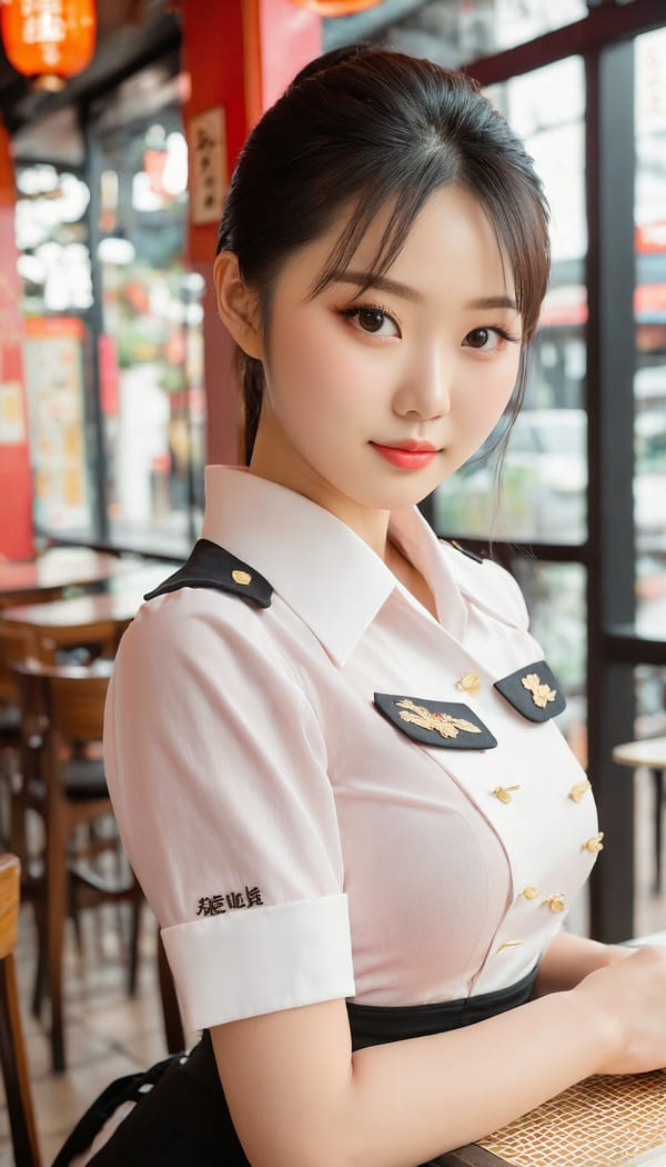 Tags: 21872187, SDXL
{"3": {"inputs": {"seed": 310795208241632, "steps": 64, "cfg": 6.97, "sampler_name": "dpmpp_2m", "scheduler": "karras", "denoise": 1.0, "model": ["27", 0], "positive": ["6", 0], "negative": ["7", 0], "latent_image": ["5", 0]}, "class_type": "KSampler"}, "4": {"inputs": {"ckpt_name": "juggernautxl.safetensors"}, "class_type": "CheckpointLoaderSimple"}, "5": {"inputs": {"width": 768, "height": 1344, "batch_size": 1}, "class_type": "EmptyLatentImage"}, "6": {"inputs": {"text": "21 year old girl, (chinese:1.03), (cute:1.09), (detailed face:1.02), (eyelashes:1.03), (blush:0.99), (double eyelids:1.10), (slim:1.01), (sexy lips:1.07), (beautiful eyes:1.06), (seductive pose:1.13), (temptress:1.00), (idol:1.12), (seductive facial expression:1.13), (pale skin:1.09), (on all fours:0.98), (spreading ass cheeks:0.97), (from behind:0.97), (backboob:1.01), (a waitress in uniform:0.98) working at a restaurant, (detailed skin:1.09), (candid cinema:1.02), (film:1.04), (textured skin:1.05), (RAW:1.07), (soft lighting:1.09), (portra:1.04), (skin fuzz:1.02), (natural looking skin:1.09)", "clip": ["27", 1]}, "class_type": "CLIPTextEncode"}, "7": {"inputs": {"text": "(distorted:1.08), (open mouth:1.08), (low resolution:1.11), (twisted:1.10), (watermark:1.05), (worst quality:1.11), (bad hands:1.12)", "clip": ["27", 1]}, "class_type": "CLIPTextEncode"}, "8": {"inputs": {"samples": ["3", 0], "vae": ["4", 2]}, "class_type": "VAEDecode"}, "25": {"inputs": {"lora_name": "nudify_xl.safetensors", "strength_model": 0.35, "strength_clip": 0.37, "model": ["4", 0], "clip": ["4", 1]}, "class_type": "LoraLoader"}, "26": {"inputs": {"lora_name": "shirtlift_SDXL_v2.safetensors", "strength_model": 0.1, "strength_clip": 0.17, "model": ["25", 0], "clip": ["25", 1]}, "class_type": "LoraLoader"}, "27": {"inputs": {"lora_name": "PerfectEyesXL.safetensors", "strength_model": 0.02, "strength_clip": 0.05, "model": ["26", 0], "clip": ["26", 1]}, "class_type": "LoraLoader"}, "30": {"inputs": {"model_name": "4x_NMKD-Superscale-SP_178000_G.pth"}, "class_type": "UpscaleModelLoader"}, "31": {"inputs": {"upscale_model": ["30", 0], "image": ["8", 0]}, "class_type": "ImageUpscaleWithModel"}, "32": {"inputs": {"upscale_method": "lanczos", "scale_by": 0.5, "image": ["31", 0]}, "class_type": "ImageScaleBy"}, "33": {"inputs": {"pixels": ["32", 0], "vae": ["4", 2]}, "class_type": "VAEEncode"}, "34": {"inputs": {"seed": 310795208241632, "steps": 64, "cfg": 6.97, "sampler_name": "dpmpp_2m", "scheduler": "karras", "denoise": 0.3, "model": ["27", 0], "positive": ["6", 0], "negative": ["7", 0], "latent_image": ["33", 0]}, "class_type": "KSampler"}, "36": {"inputs": {"samples": ["34", 0], "vae": ["4", 2]}, "class_type": "VAEDecode"}, "39": {"inputs": {"filename_prefix": "comfyapi-1714864363544", "images": ["36", 0]}, "class_type": "SaveImage"}}