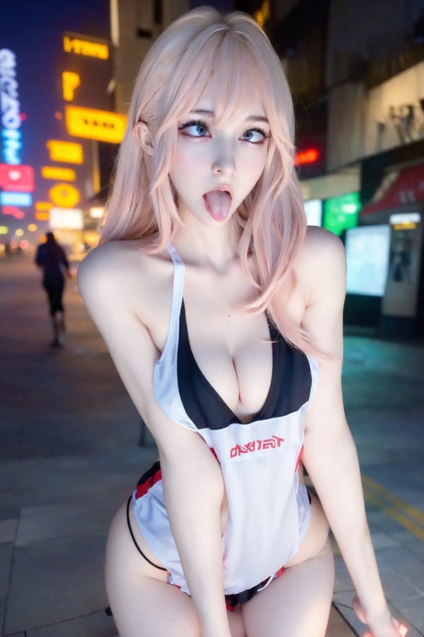 Tags: 21872187
<lora:taiwanDollLikeness_v20:0.33>, <lora:YaeMiko_Test:0.63>, (russian:0.93), (ukrainian:0.91), (white tank top:1.13), (large breasts:1.09), busy street in urban city, <lora:ahegao-x-v4:0.85>, ahegao face, pleasure, extremely detailed eyes, extremely detailed face, cute, (photorealistic:0.96), sexy lips, seductive smile, double eyelids, eyelashes, pale skin, perky breasts, 4K, tall, (long slim legs:1.04), (thigh gap:0.94), (dramatic:1.19)
Negative prompt: sketches, black and white, fat, (worst quality:2.11)
Steps: 32, Sampler: DPM++ 2M Karras, CFG scale: 5.59, Seed: 1806954716, Size: 512x768, Model hash: fc2511737a, Model: chilloutmix_NiPrunedFp32Fix, Seed resize from: -1x-1, Denoising strength: 0.45, Version: v1.2.1, Hires upscale: 3.0, Hires steps: 16, Hires upscaler: ESRGAN_4x