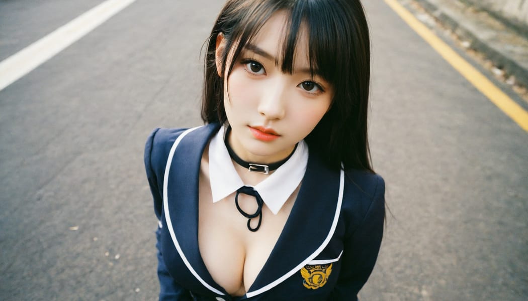 Tags: 21872187, SDXL
{"3": {"inputs": {"seed": 953710550347808, "steps": 64, "cfg": 6.23, "sampler_name": "dpmpp_2m", "scheduler": "karras", "denoise": 1.0, "model": ["27", 0], "positive": ["6", 0], "negative": ["7", 0], "latent_image": ["5", 0]}, "class_type": "KSampler"}, "4": {"inputs": {"ckpt_name": "helloworldxl.safetensors"}, "class_type": "CheckpointLoaderSimple"}, "5": {"inputs": {"width": 1344, "height": 768, "batch_size": 1}, "class_type": "EmptyLatentImage"}, "6": {"inputs": {"text": "24 year old girl, (sexy lips:1.07), (cute:0.97), (detailed face:1.10), (beautiful eyes:1.01), (double eyelids:1.10), (blush:1.09), (idol:1.03), (slim:1.05), (eyelashes:0.96), (seductive facial expression:1.10), (temptress:1.12), (in a seductive pose:1.06), (large perky breasts:1.00), (cleavage:0.99), (thigh gap:1.05), (school uniform:1.01), choker, busy street, (portra:1.03), (natural looking skin:1.01), (skin fuzz:1.09), (RAW:1.09), (soft lighting:1.09), (detailed skin:1.07), (candid cinema:1.00), (film:1.04), (textured skin:1.09)", "clip": ["27", 1]}, "class_type": "CLIPTextEncode"}, "7": {"inputs": {"text": "(open mouth:1.10), (low resolution:1.13), (distorted:1.07), (twisted:1.11), (worst quality:1.11), (watermark:1.10), (bad hands:1.13)", "clip": ["27", 1]}, "class_type": "CLIPTextEncode"}, "8": {"inputs": {"samples": ["3", 0], "vae": ["4", 2]}, "class_type": "VAEDecode"}, "25": {"inputs": {"lora_name": "nudify_xl.safetensors", "strength_model": 0.11, "strength_clip": 0.36, "model": ["4", 0], "clip": ["4", 1]}, "class_type": "LoraLoader"}, "26": {"inputs": {"lora_name": "shirtlift_SDXL_v2.safetensors", "strength_model": 0.1, "strength_clip": 0.07, "model": ["25", 0], "clip": ["25", 1]}, "class_type": "LoraLoader"}, "27": {"inputs": {"lora_name": "PerfectEyesXL.safetensors", "strength_model": 0.14, "strength_clip": 0.18, "model": ["26", 0], "clip": ["26", 1]}, "class_type": "LoraLoader"}, "30": {"inputs": {"model_name": "4x_NMKD-Superscale-SP_178000_G.pth"}, "class_type": "UpscaleModelLoader"}, "31": {"inputs": {"upscale_model": ["30", 0], "image": ["8", 0]}, "class_type": "ImageUpscaleWithModel"}, "32": {"inputs": {"upscale_method": "lanczos", "scale_by": 0.5, "image": ["31", 0]}, "class_type": "ImageScaleBy"}, "33": {"inputs": {"pixels": ["32", 0], "vae": ["4", 2]}, "class_type": "VAEEncode"}, "34": {"inputs": {"seed": 953710550347808, "steps": 64, "cfg": 6.23, "sampler_name": "dpmpp_2m", "scheduler": "karras", "denoise": 0.3, "model": ["27", 0], "positive": ["6", 0], "negative": ["7", 0], "latent_image": ["33", 0]}, "class_type": "KSampler"}, "36": {"inputs": {"samples": ["34", 0], "vae": ["4", 2]}, "class_type": "VAEDecode"}, "39": {"inputs": {"filename_prefix": "comfyapi-1723934927522", "images": ["36", 0]}, "class_type": "SaveImage"}}