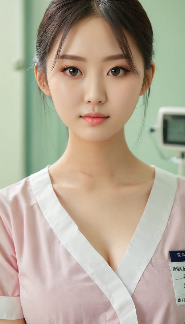 Tags: 21872187, SDXL
{"3": {"inputs": {"seed": 809781271776734, "steps": 64, "cfg": 5.25, "sampler_name": "dpmpp_2m", "scheduler": "karras", "denoise": 1.0, "model": ["27", 0], "positive": ["6", 0], "negative": ["7", 0], "latent_image": ["5", 0]}, "class_type": "KSampler"}, "4": {"inputs": {"ckpt_name": "juggernautxl.safetensors"}, "class_type": "CheckpointLoaderSimple"}, "5": {"inputs": {"width": 768, "height": 1344, "batch_size": 1}, "class_type": "EmptyLatentImage"}, "6": {"inputs": {"text": "22 year old girl, (taiwanese:1.10), (double eyelids:0.98), (idol:1.02), (eyelashes:1.08), (cute:1.06), (blush:1.12), (beautiful eyes:1.10), (detailed face:1.12), (slim:1.11), (temptress:1.11), (seductive facial expression:1.11), (seductive pose:1.08), (pale skin:1.12), (in a seductive pose:1.12), (large perky breasts:0.97), (cleavage:1.08), (thigh gap:1.02), (nurse in uniform:1.09) working in a hospital ward, (skin fuzz:1.08), (candid cinema:1.05), (soft lighting:1.01), (portra:1.09), (natural looking skin:1.09), (detailed skin:1.07), (textured skin:1.00), (film:1.09), (RAW:1.07)", "clip": ["27", 1]}, "class_type": "CLIPTextEncode"}, "7": {"inputs": {"text": "(open mouth:1.08), (bad hands:1.08), (watermark:1.10), (twisted:1.12), (worst quality:1.09), (distorted:1.05), (low resolution:1.14)", "clip": ["27", 1]}, "class_type": "CLIPTextEncode"}, "8": {"inputs": {"samples": ["3", 0], "vae": ["4", 2]}, "class_type": "VAEDecode"}, "25": {"inputs": {"lora_name": "nudify_xl.safetensors", "strength_model": 0.39, "strength_clip": 0.26, "model": ["4", 0], "clip": ["4", 1]}, "class_type": "LoraLoader"}, "26": {"inputs": {"lora_name": "shirtlift_SDXL_v2.safetensors", "strength_model": 0.06, "strength_clip": 0.11, "model": ["25", 0], "clip": ["25", 1]}, "class_type": "LoraLoader"}, "27": {"inputs": {"lora_name": "PerfectEyesXL.safetensors", "strength_model": 0.07, "strength_clip": 0.09, "model": ["26", 0], "clip": ["26", 1]}, "class_type": "LoraLoader"}, "30": {"inputs": {"model_name": "4x_NMKD-Superscale-SP_178000_G.pth"}, "class_type": "UpscaleModelLoader"}, "31": {"inputs": {"upscale_model": ["30", 0], "image": ["8", 0]}, "class_type": "ImageUpscaleWithModel"}, "32": {"inputs": {"upscale_method": "lanczos", "scale_by": 0.5, "image": ["31", 0]}, "class_type": "ImageScaleBy"}, "33": {"inputs": {"pixels": ["32", 0], "vae": ["4", 2]}, "class_type": "VAEEncode"}, "34": {"inputs": {"seed": 809781271776734, "steps": 64, "cfg": 5.25, "sampler_name": "dpmpp_2m", "scheduler": "karras", "denoise": 0.3, "model": ["27", 0], "positive": ["6", 0], "negative": ["7", 0], "latent_image": ["33", 0]}, "class_type": "KSampler"}, "36": {"inputs": {"samples": ["34", 0], "vae": ["4", 2]}, "class_type": "VAEDecode"}, "39": {"inputs": {"filename_prefix": "comfyapi-1734334106236", "images": ["36", 0]}, "class_type": "SaveImage"}}