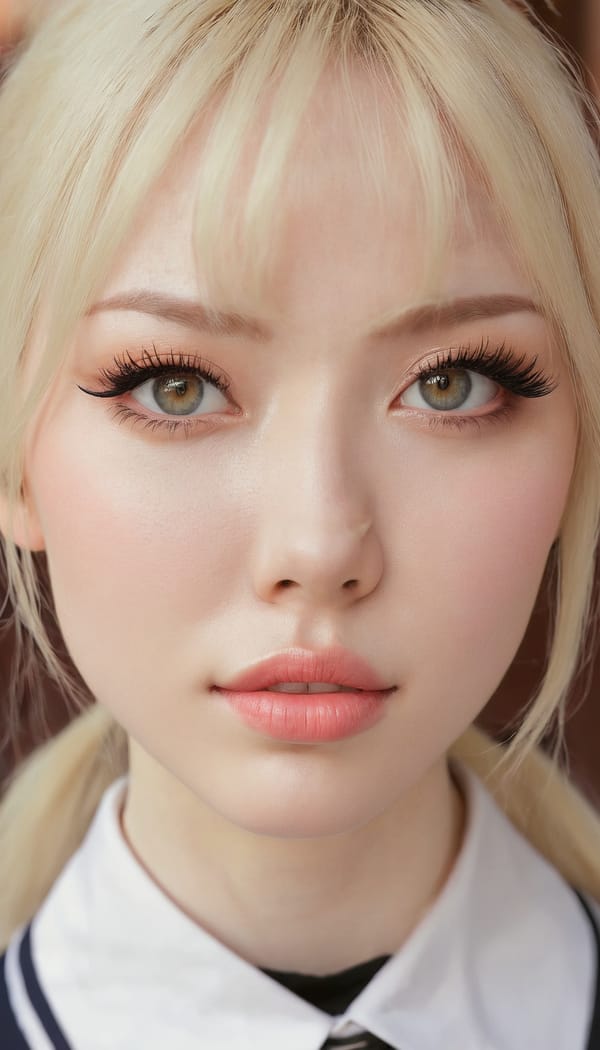 Tags: 21872187, SDXL
{"3": {"inputs": {"seed": 638587406412586, "steps": 32, "cfg": 5.37, "sampler_name": "dpmpp_2m", "scheduler": "karras", "denoise": 1.0, "model": ["27", 0], "positive": ["6", 0], "negative": ["7", 0], "latent_image": ["5", 0]}, "class_type": "KSampler"}, "4": {"inputs": {"ckpt_name": "juggernautxl.safetensors"}, "class_type": "CheckpointLoaderSimple"}, "5": {"inputs": {"width": 768, "height": 1344, "batch_size": 1}, "class_type": "EmptyLatentImage"}, "6": {"inputs": {"text": "25 year old girl, (pale skin:1.14), (sexy lips:1.12), (idol:1.09), (cute:1.12), (eyelashes:1.08), (seductive facial expression:1.10), (double eyelids:0.96), (beautiful eyes:0.96), (temptress:1.12), (slim:1.11), (blush:1.10), (detailed face:1.14), (in a seductive pose:1.01), (large perky breasts:1.07), (cleavage:1.14), (thigh gap:0.96), (school uniform:1.09), choker, busy street, (skin fuzz:1.04), (textured skin:1.07), (portra:1.00), (candid cinema:1.02), (natural looking skin:1.06), (RAW:1.03), (detailed skin:1.05), (film:1.02), (soft lighting:1.09)", "clip": ["27", 1]}, "class_type": "CLIPTextEncode"}, "7": {"inputs": {"text": "(watermark:1.10), (worst quality:1.13), (twisted:1.09), (low resolution:1.12), (distorted:1.10), (bad hands:1.05)", "clip": ["27", 1]}, "class_type": "CLIPTextEncode"}, "8": {"inputs": {"samples": ["3", 0], "vae": ["4", 2]}, "class_type": "VAEDecode"}, "25": {"inputs": {"lora_name": "nudify_xl.safetensors", "strength_model": 0.21, "strength_clip": 0.02, "model": ["4", 0], "clip": ["4", 1]}, "class_type": "LoraLoader"}, "26": {"inputs": {"lora_name": "shirtlift_SDXL_v2.safetensors", "strength_model": 0.1, "strength_clip": 0.08, "model": ["25", 0], "clip": ["25", 1]}, "class_type": "LoraLoader"}, "27": {"inputs": {"lora_name": "PerfectEyesXL.safetensors", "strength_model": 0.16, "strength_clip": 0.06, "model": ["26", 0], "clip": ["26", 1]}, "class_type": "LoraLoader"}, "30": {"inputs": {"model_name": "4x_NMKD-Superscale-SP_178000_G.pth"}, "class_type": "UpscaleModelLoader"}, "31": {"inputs": {"upscale_model": ["30", 0], "image": ["8", 0]}, "class_type": "ImageUpscaleWithModel"}, "32": {"inputs": {"upscale_method": "lanczos", "scale_by": 0.5, "image": ["31", 0]}, "class_type": "ImageScaleBy"}, "33": {"inputs": {"pixels": ["32", 0], "vae": ["4", 2]}, "class_type": "VAEEncode"}, "34": {"inputs": {"seed": 638587406412586, "steps": 32, "cfg": 5.37, "sampler_name": "dpmpp_2m", "scheduler": "karras", "denoise": 0.3, "model": ["27", 0], "positive": ["6", 0], "negative": ["7", 0], "latent_image": ["33", 0]}, "class_type": "KSampler"}, "36": {"inputs": {"samples": ["34", 0], "vae": ["4", 2]}, "class_type": "VAEDecode"}, "39": {"inputs": {"filename_prefix": "comfyapi-1731276402882", "images": ["36", 0]}, "class_type": "SaveImage"}}