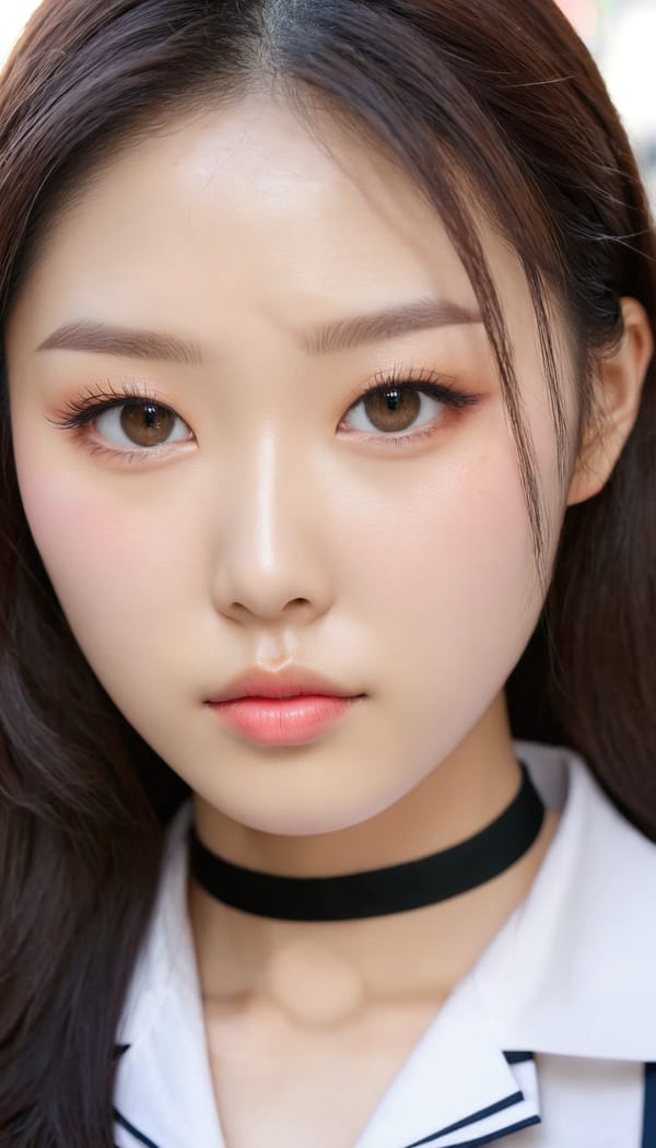 Tags: 21872187, SDXL
{"3": {"inputs": {"seed": 775294262959792, "steps": 64, "cfg": 6.18, "sampler_name": "dpmpp_2m", "scheduler": "karras", "denoise": 1.0, "model": ["27", 0], "positive": ["6", 0], "negative": ["7", 0], "latent_image": ["5", 0]}, "class_type": "KSampler"}, "4": {"inputs": {"ckpt_name": "juggernautxl.safetensors"}, "class_type": "CheckpointLoaderSimple"}, "5": {"inputs": {"width": 768, "height": 1344, "batch_size": 1}, "class_type": "EmptyLatentImage"}, "6": {"inputs": {"text": "26 year old girl, (korean:1.03), (double eyelids:0.96), (cute:0.99), (slim:1.00), (seductive pose:1.14), (sexy lips:0.96), (idol:1.12), (detailed face:1.05), (blush:1.06), (beautiful eyes:1.13), (eyelashes:1.01), (pale skin:0.99), (seductive facial expression:1.11), (temptress:1.04), (in a seductive pose:1.12), (large perky breasts:1.05), (cleavage:0.95), (thigh gap:1.09), (school uniform:1.04), choker, busy street, (portra:1.00), (RAW:1.03), (candid cinema:1.05), (natural looking skin:1.01), (textured skin:1.02), (film:1.01), (soft lighting:1.03), (skin fuzz:1.07), (detailed skin:1.06)", "clip": ["27", 1]}, "class_type": "CLIPTextEncode"}, "7": {"inputs": {"text": "(watermark:1.07), (low resolution:1.13), (open mouth:1.12), (distorted:1.08), (twisted:1.08), (worst quality:1.08), (bad hands:1.12)", "clip": ["27", 1]}, "class_type": "CLIPTextEncode"}, "8": {"inputs": {"samples": ["3", 0], "vae": ["4", 2]}, "class_type": "VAEDecode"}, "25": {"inputs": {"lora_name": "nudify_xl.safetensors", "strength_model": 0.18, "strength_clip": 0.36, "model": ["4", 0], "clip": ["4", 1]}, "class_type": "LoraLoader"}, "26": {"inputs": {"lora_name": "shirtlift_SDXL_v2.safetensors", "strength_model": 0.11, "strength_clip": 0.04, "model": ["25", 0], "clip": ["25", 1]}, "class_type": "LoraLoader"}, "27": {"inputs": {"lora_name": "PerfectEyesXL.safetensors", "strength_model": 0.06, "strength_clip": 0.07, "model": ["26", 0], "clip": ["26", 1]}, "class_type": "LoraLoader"}, "30": {"inputs": {"model_name": "4x_NMKD-Superscale-SP_178000_G.pth"}, "class_type": "UpscaleModelLoader"}, "31": {"inputs": {"upscale_model": ["30", 0], "image": ["8", 0]}, "class_type": "ImageUpscaleWithModel"}, "32": {"inputs": {"upscale_method": "lanczos", "scale_by": 0.5, "image": ["31", 0]}, "class_type": "ImageScaleBy"}, "33": {"inputs": {"pixels": ["32", 0], "vae": ["4", 2]}, "class_type": "VAEEncode"}, "34": {"inputs": {"seed": 775294262959792, "steps": 64, "cfg": 6.18, "sampler_name": "dpmpp_2m", "scheduler": "karras", "denoise": 0.3, "model": ["27", 0], "positive": ["6", 0], "negative": ["7", 0], "latent_image": ["33", 0]}, "class_type": "KSampler"}, "36": {"inputs": {"samples": ["34", 0], "vae": ["4", 2]}, "class_type": "VAEDecode"}, "39": {"inputs": {"filename_prefix": "comfyapi-1717330061097", "images": ["36", 0]}, "class_type": "SaveImage"}}