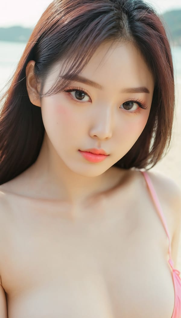 Tags: 21872187, SDXL
{"3": {"inputs": {"seed": 211715499331834, "steps": 32, "cfg": 6.65, "sampler_name": "dpmpp_2m", "scheduler": "karras", "denoise": 1.0, "model": ["27", 0], "positive": ["6", 0], "negative": ["7", 0], "latent_image": ["5", 0]}, "class_type": "KSampler"}, "4": {"inputs": {"ckpt_name": "juggernautxl.safetensors"}, "class_type": "CheckpointLoaderSimple"}, "5": {"inputs": {"width": 768, "height": 1344, "batch_size": 1}, "class_type": "EmptyLatentImage"}, "6": {"inputs": {"text": "24 year old girl, (korean:1.07), (eyelashes:1.03), (pale skin:1.03), (idol:1.08), (sexy lips:0.99), (blush:1.10), (cute:1.03), (double eyelids:1.04), (temptress:1.12), (slim:0.96), (seductive pose:1.07), (beautiful eyes:1.03), (seductive facial expression:1.04), (perky ass:1.01), (exposed ass:1.10), (looking back:1.11), (sexy ass:0.95), (thigh gap:1.05), wearing (bikini:1.07) at a beach, (film:1.07), (skin fuzz:1.07), (soft lighting:1.05), (natural looking skin:1.05), (portra:1.09), (RAW:1.04), (candid cinema:1.02), (textured skin:1.08), (detailed skin:1.08)", "clip": ["27", 1]}, "class_type": "CLIPTextEncode"}, "7": {"inputs": {"text": "(watermark:1.14), (twisted:1.11), (open mouth:1.06), (low resolution:1.05), (worst quality:1.07), (bad hands:1.05), (distorted:1.09)", "clip": ["27", 1]}, "class_type": "CLIPTextEncode"}, "8": {"inputs": {"samples": ["3", 0], "vae": ["4", 2]}, "class_type": "VAEDecode"}, "25": {"inputs": {"lora_name": "nudify_xl.safetensors", "strength_model": 0.26, "strength_clip": 0.15, "model": ["4", 0], "clip": ["4", 1]}, "class_type": "LoraLoader"}, "26": {"inputs": {"lora_name": "shirtlift_SDXL_v2.safetensors", "strength_model": 0.03, "strength_clip": 0.05, "model": ["25", 0], "clip": ["25", 1]}, "class_type": "LoraLoader"}, "27": {"inputs": {"lora_name": "PerfectEyesXL.safetensors", "strength_model": 0.04, "strength_clip": 0.14, "model": ["26", 0], "clip": ["26", 1]}, "class_type": "LoraLoader"}, "30": {"inputs": {"model_name": "4x_NMKD-Superscale-SP_178000_G.pth"}, "class_type": "UpscaleModelLoader"}, "31": {"inputs": {"upscale_model": ["30", 0], "image": ["8", 0]}, "class_type": "ImageUpscaleWithModel"}, "32": {"inputs": {"upscale_method": "lanczos", "scale_by": 0.5, "image": ["31", 0]}, "class_type": "ImageScaleBy"}, "33": {"inputs": {"pixels": ["32", 0], "vae": ["4", 2]}, "class_type": "VAEEncode"}, "34": {"inputs": {"seed": 211715499331834, "steps": 32, "cfg": 6.65, "sampler_name": "dpmpp_2m", "scheduler": "karras", "denoise": 0.3, "model": ["27", 0], "positive": ["6", 0], "negative": ["7", 0], "latent_image": ["33", 0]}, "class_type": "KSampler"}, "36": {"inputs": {"samples": ["34", 0], "vae": ["4", 2]}, "class_type": "VAEDecode"}, "39": {"inputs": {"filename_prefix": "comfyapi-1713367557847", "images": ["36", 0]}, "class_type": "SaveImage"}}