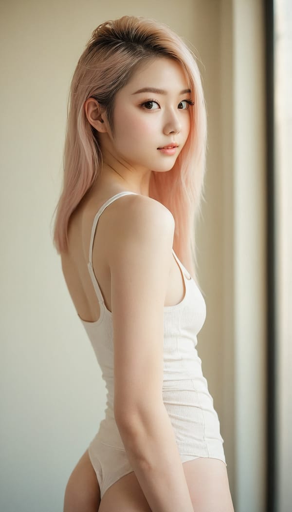 Tags: 21872187, SDXL
{"3": {"inputs": {"seed": 476990311481295, "steps": 64, "cfg": 5.47, "sampler_name": "dpmpp_2m", "scheduler": "karras", "denoise": 1.0, "model": ["27", 0], "positive": ["6", 0], "negative": ["7", 0], "latent_image": ["5", 0]}, "class_type": "KSampler"}, "4": {"inputs": {"ckpt_name": "juggernautxl.safetensors"}, "class_type": "CheckpointLoaderSimple"}, "5": {"inputs": {"width": 768, "height": 1344, "batch_size": 1}, "class_type": "EmptyLatentImage"}, "6": {"inputs": {"text": "25 year old girl, (slim:1.05), (blush:1.01), (cute:1.03), (detailed face:1.05), (seductive facial expression:1.05), (beautiful eyes:0.98), (idol:1.00), (double eyelids:1.09), (pale skin:0.96), (temptress:1.00), (eyelashes:1.08), (seductive pose:1.01), (perky ass:1.04), (exposed ass:1.08), (looking back:1.10), (sexy ass:0.96), (thigh gap:0.95), (white tanktop:1.03), busy street, (detailed skin:1.01), (portra:1.08), (RAW:1.06), (skin fuzz:1.04), (candid cinema:1.03), (textured skin:1.09), (film:1.00), (soft lighting:1.09)", "clip": ["27", 1]}, "class_type": "CLIPTextEncode"}, "7": {"inputs": {"text": "(distorted:1.13), (watermark:1.08), (twisted:1.10), (open mouth:1.06), (bad hands:1.12), (low resolution:1.14), (worst quality:1.05)", "clip": ["27", 1]}, "class_type": "CLIPTextEncode"}, "8": {"inputs": {"samples": ["3", 0], "vae": ["4", 2]}, "class_type": "VAEDecode"}, "25": {"inputs": {"lora_name": "nudify_xl.safetensors", "strength_model": 0.28, "strength_clip": 0.02, "model": ["4", 0], "clip": ["4", 1]}, "class_type": "LoraLoader"}, "26": {"inputs": {"lora_name": "shirtlift_SDXL_v2.safetensors", "strength_model": 0.06, "strength_clip": 0.14, "model": ["25", 0], "clip": ["25", 1]}, "class_type": "LoraLoader"}, "27": {"inputs": {"lora_name": "PerfectEyesXL.safetensors", "strength_model": 0.01, "strength_clip": 0.13, "model": ["26", 0], "clip": ["26", 1]}, "class_type": "LoraLoader"}, "30": {"inputs": {"model_name": "4x_NMKD-Superscale-SP_178000_G.pth"}, "class_type": "UpscaleModelLoader"}, "31": {"inputs": {"upscale_model": ["30", 0], "image": ["8", 0]}, "class_type": "ImageUpscaleWithModel"}, "32": {"inputs": {"upscale_method": "lanczos", "scale_by": 0.5, "image": ["31", 0]}, "class_type": "ImageScaleBy"}, "33": {"inputs": {"pixels": ["32", 0], "vae": ["4", 2]}, "class_type": "VAEEncode"}, "34": {"inputs": {"seed": 476990311481295, "steps": 64, "cfg": 5.47, "sampler_name": "dpmpp_2m", "scheduler": "karras", "denoise": 0.3, "model": ["27", 0], "positive": ["6", 0], "negative": ["7", 0], "latent_image": ["33", 0]}, "class_type": "KSampler"}, "36": {"inputs": {"samples": ["34", 0], "vae": ["4", 2]}, "class_type": "VAEDecode"}, "39": {"inputs": {"filename_prefix": "comfyapi-1728036656458", "images": ["36", 0]}, "class_type": "SaveImage"}}