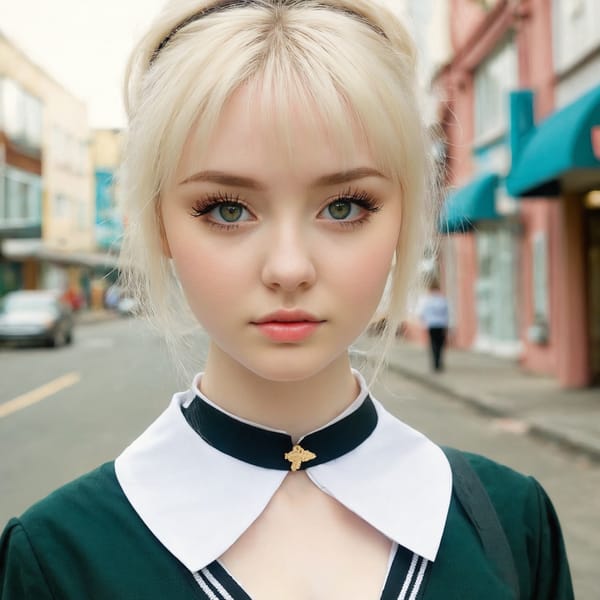 Tags: 21872187, SDXL
{"3": {"inputs": {"seed": 992084632603103, "steps": 64, "cfg": 5.47, "sampler_name": "dpmpp_2m", "scheduler": "karras", "denoise": 1.0, "model": ["27", 0], "positive": ["6", 0], "negative": ["7", 0], "latent_image": ["5", 0]}, "class_type": "KSampler"}, "4": {"inputs": {"ckpt_name": "juggernautxl.safetensors"}, "class_type": "CheckpointLoaderSimple"}, "5": {"inputs": {"width": 1024, "height": 1024, "batch_size": 1}, "class_type": "EmptyLatentImage"}, "6": {"inputs": {"text": "21 year old girl, (irish:1.13), (ukrainian:1.06), (detailed face:0.98), (eyelashes:1.12), (double eyelids:1.13), (temptress:1.02), (seductive pose:0.99), (beautiful eyes:1.13), (pale skin:1.14), (cute:1.05), (seductive facial expression:1.09), (slim:0.99), (blush:1.00), (idol:1.08), (in a seductive pose:0.97), (large perky breasts:0.97), (cleavage:1.11), (thigh gap:1.04), (school uniform:1.08), choker, busy street, (textured skin:1.00), (natural looking skin:1.09), (skin fuzz:1.04), (film:1.02), (RAW:1.07), (portra:1.00), (soft lighting:1.00), (detailed skin:1.08), (candid cinema:1.06)", "clip": ["27", 1]}, "class_type": "CLIPTextEncode"}, "7": {"inputs": {"text": "(bad hands:1.14), (open mouth:1.13), (distorted:1.06), (twisted:1.14), (watermark:1.13), (worst quality:1.07), (low resolution:1.07)", "clip": ["27", 1]}, "class_type": "CLIPTextEncode"}, "8": {"inputs": {"samples": ["3", 0], "vae": ["4", 2]}, "class_type": "VAEDecode"}, "25": {"inputs": {"lora_name": "nudify_xl.safetensors", "strength_model": 0.29, "strength_clip": 0.38, "model": ["4", 0], "clip": ["4", 1]}, "class_type": "LoraLoader"}, "26": {"inputs": {"lora_name": "shirtlift_SDXL_v2.safetensors", "strength_model": 0.14, "strength_clip": 0.16, "model": ["25", 0], "clip": ["25", 1]}, "class_type": "LoraLoader"}, "27": {"inputs": {"lora_name": "PerfectEyesXL.safetensors", "strength_model": 0.15, "strength_clip": 0.19, "model": ["26", 0], "clip": ["26", 1]}, "class_type": "LoraLoader"}, "30": {"inputs": {"model_name": "4x_NMKD-Superscale-SP_178000_G.pth"}, "class_type": "UpscaleModelLoader"}, "31": {"inputs": {"upscale_model": ["30", 0], "image": ["8", 0]}, "class_type": "ImageUpscaleWithModel"}, "32": {"inputs": {"upscale_method": "lanczos", "scale_by": 0.5, "image": ["31", 0]}, "class_type": "ImageScaleBy"}, "33": {"inputs": {"pixels": ["32", 0], "vae": ["4", 2]}, "class_type": "VAEEncode"}, "34": {"inputs": {"seed": 992084632603103, "steps": 64, "cfg": 5.47, "sampler_name": "dpmpp_2m", "scheduler": "karras", "denoise": 0.3, "model": ["27", 0], "positive": ["6", 0], "negative": ["7", 0], "latent_image": ["33", 0]}, "class_type": "KSampler"}, "36": {"inputs": {"samples": ["34", 0], "vae": ["4", 2]}, "class_type": "VAEDecode"}, "39": {"inputs": {"filename_prefix": "comfyapi-1735781280873", "images": ["36", 0]}, "class_type": "SaveImage"}}