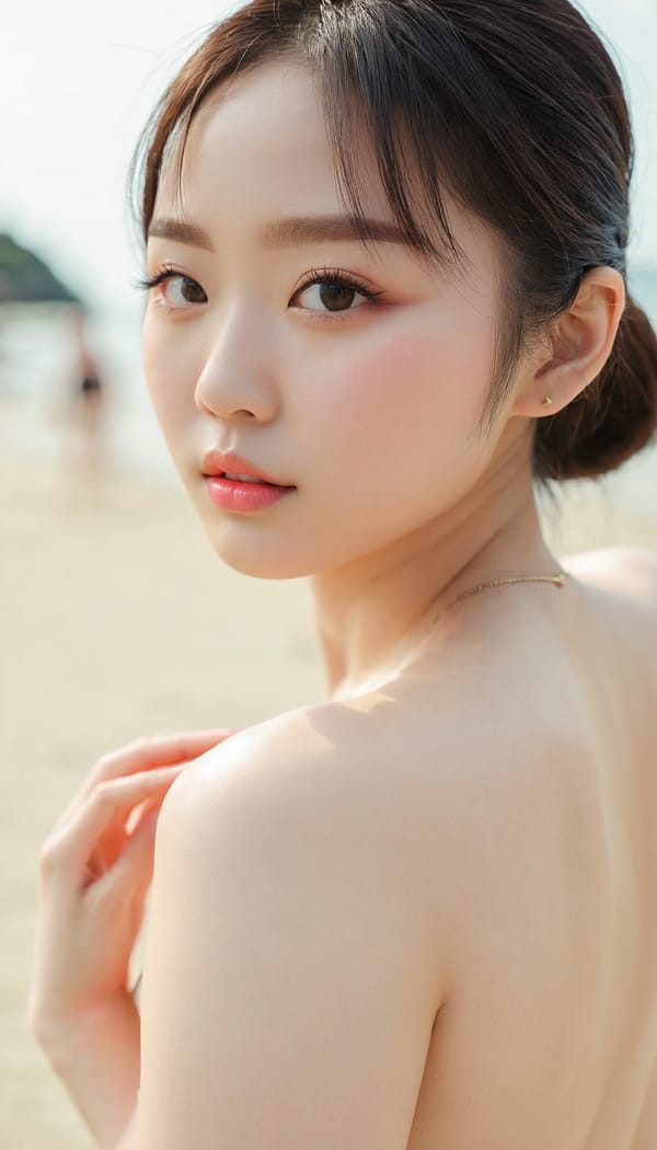 Tags: 21872187, SDXL
{"3": {"inputs": {"seed": 873991913622532, "steps": 32, "cfg": 6.37, "sampler_name": "dpmpp_2m", "scheduler": "karras", "denoise": 1.0, "model": ["27", 0], "positive": ["6", 0], "negative": ["7", 0], "latent_image": ["5", 0]}, "class_type": "KSampler"}, "4": {"inputs": {"ckpt_name": "juggernautxl.safetensors"}, "class_type": "CheckpointLoaderSimple"}, "5": {"inputs": {"width": 768, "height": 1344, "batch_size": 1}, "class_type": "EmptyLatentImage"}, "6": {"inputs": {"text": "22 year old girl, (korean:0.99), (sexy lips:1.14), (seductive facial expression:1.01), (slim:1.09), (eyelashes:1.05), (beautiful eyes:1.11), (detailed face:1.00), (idol:1.04), (double eyelids:1.13), (seductive pose:1.06), (blush:1.09), (temptress:0.98), (cute:1.07), (pale skin:1.09), (perky ass:0.99), (exposed ass:0.97), (looking back:1.07), (sexy ass:1.14), (thigh gap:0.97), wearing (bikini:1.01) at a beach, (portra:1.00), (candid cinema:1.02), (textured skin:1.01), (soft lighting:1.00), (RAW:1.09), (film:1.03), (natural looking skin:1.09), (skin fuzz:1.08), (detailed skin:1.05)", "clip": ["27", 1]}, "class_type": "CLIPTextEncode"}, "7": {"inputs": {"text": "(watermark:1.12), (worst quality:1.14), (bad hands:1.10), (twisted:1.05), (low resolution:1.10), (distorted:1.07), (open mouth:1.14)", "clip": ["27", 1]}, "class_type": "CLIPTextEncode"}, "8": {"inputs": {"samples": ["3", 0], "vae": ["4", 2]}, "class_type": "VAEDecode"}, "25": {"inputs": {"lora_name": "nudify_xl.safetensors", "strength_model": 0.03, "strength_clip": 0.0, "model": ["4", 0], "clip": ["4", 1]}, "class_type": "LoraLoader"}, "26": {"inputs": {"lora_name": "shirtlift_SDXL_v2.safetensors", "strength_model": 0.1, "strength_clip": 0.0, "model": ["25", 0], "clip": ["25", 1]}, "class_type": "LoraLoader"}, "27": {"inputs": {"lora_name": "PerfectEyesXL.safetensors", "strength_model": 0.12, "strength_clip": 0.11, "model": ["26", 0], "clip": ["26", 1]}, "class_type": "LoraLoader"}, "30": {"inputs": {"model_name": "4x_NMKD-Superscale-SP_178000_G.pth"}, "class_type": "UpscaleModelLoader"}, "31": {"inputs": {"upscale_model": ["30", 0], "image": ["8", 0]}, "class_type": "ImageUpscaleWithModel"}, "32": {"inputs": {"upscale_method": "lanczos", "scale_by": 0.5, "image": ["31", 0]}, "class_type": "ImageScaleBy"}, "33": {"inputs": {"pixels": ["32", 0], "vae": ["4", 2]}, "class_type": "VAEEncode"}, "34": {"inputs": {"seed": 873991913622532, "steps": 32, "cfg": 6.37, "sampler_name": "dpmpp_2m", "scheduler": "karras", "denoise": 0.3, "model": ["27", 0], "positive": ["6", 0], "negative": ["7", 0], "latent_image": ["33", 0]}, "class_type": "KSampler"}, "36": {"inputs": {"samples": ["34", 0], "vae": ["4", 2]}, "class_type": "VAEDecode"}, "39": {"inputs": {"filename_prefix": "comfyapi-1723878874874", "images": ["36", 0]}, "class_type": "SaveImage"}}