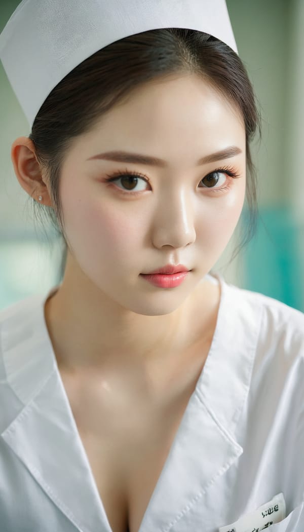 Tags: 21872187, SDXL
{"3": {"inputs": {"seed": 127358649008116, "steps": 32, "cfg": 5.87, "sampler_name": "dpmpp_2m", "scheduler": "karras", "denoise": 1.0, "model": ["27", 0], "positive": ["6", 0], "negative": ["7", 0], "latent_image": ["5", 0]}, "class_type": "KSampler"}, "4": {"inputs": {"ckpt_name": "juggernautxl.safetensors"}, "class_type": "CheckpointLoaderSimple"}, "5": {"inputs": {"width": 768, "height": 1344, "batch_size": 1}, "class_type": "EmptyLatentImage"}, "6": {"inputs": {"text": "18 year old girl, (korean:1.01), (beautiful eyes:1.04), (pale skin:1.13), (seductive facial expression:0.95), (idol:0.97), (double eyelids:1.01), (temptress:1.00), (cute:0.95), (blush:1.08), (slim:1.06), (detailed face:1.10), (seductive pose:1.12), (eyelashes:1.02), (sexy lips:0.99), (perky ass:1.06), (exposed ass:1.11), (looking back:0.95), (sexy ass:1.05), (thigh gap:1.00), (nurse in uniform:1.09) working in a hospital ward, (candid cinema:1.00), (detailed skin:1.09), (natural looking skin:1.02), (RAW:1.08), (soft lighting:1.09), (textured skin:1.00), (film:1.09), (portra:1.00)", "clip": ["27", 1]}, "class_type": "CLIPTextEncode"}, "7": {"inputs": {"text": "(twisted:1.13), (distorted:1.06), (open mouth:1.12), (watermark:1.05), (worst quality:1.14), (low resolution:1.06), (bad hands:1.14)", "clip": ["27", 1]}, "class_type": "CLIPTextEncode"}, "8": {"inputs": {"samples": ["3", 0], "vae": ["4", 2]}, "class_type": "VAEDecode"}, "25": {"inputs": {"lora_name": "nudify_xl.safetensors", "strength_model": 0.35, "strength_clip": 0.01, "model": ["4", 0], "clip": ["4", 1]}, "class_type": "LoraLoader"}, "26": {"inputs": {"lora_name": "shirtlift_SDXL_v2.safetensors", "strength_model": 0.09, "strength_clip": 0.06, "model": ["25", 0], "clip": ["25", 1]}, "class_type": "LoraLoader"}, "27": {"inputs": {"lora_name": "PerfectEyesXL.safetensors", "strength_model": 0.18, "strength_clip": 0.04, "model": ["26", 0], "clip": ["26", 1]}, "class_type": "LoraLoader"}, "30": {"inputs": {"model_name": "4x_NMKD-Superscale-SP_178000_G.pth"}, "class_type": "UpscaleModelLoader"}, "31": {"inputs": {"upscale_model": ["30", 0], "image": ["8", 0]}, "class_type": "ImageUpscaleWithModel"}, "32": {"inputs": {"upscale_method": "lanczos", "scale_by": 0.5, "image": ["31", 0]}, "class_type": "ImageScaleBy"}, "33": {"inputs": {"pixels": ["32", 0], "vae": ["4", 2]}, "class_type": "VAEEncode"}, "34": {"inputs": {"seed": 127358649008116, "steps": 32, "cfg": 5.87, "sampler_name": "dpmpp_2m", "scheduler": "karras", "denoise": 0.3, "model": ["27", 0], "positive": ["6", 0], "negative": ["7", 0], "latent_image": ["33", 0]}, "class_type": "KSampler"}, "36": {"inputs": {"samples": ["34", 0], "vae": ["4", 2]}, "class_type": "VAEDecode"}, "39": {"inputs": {"filename_prefix": "comfyapi-1735716400066", "images": ["36", 0]}, "class_type": "SaveImage"}}