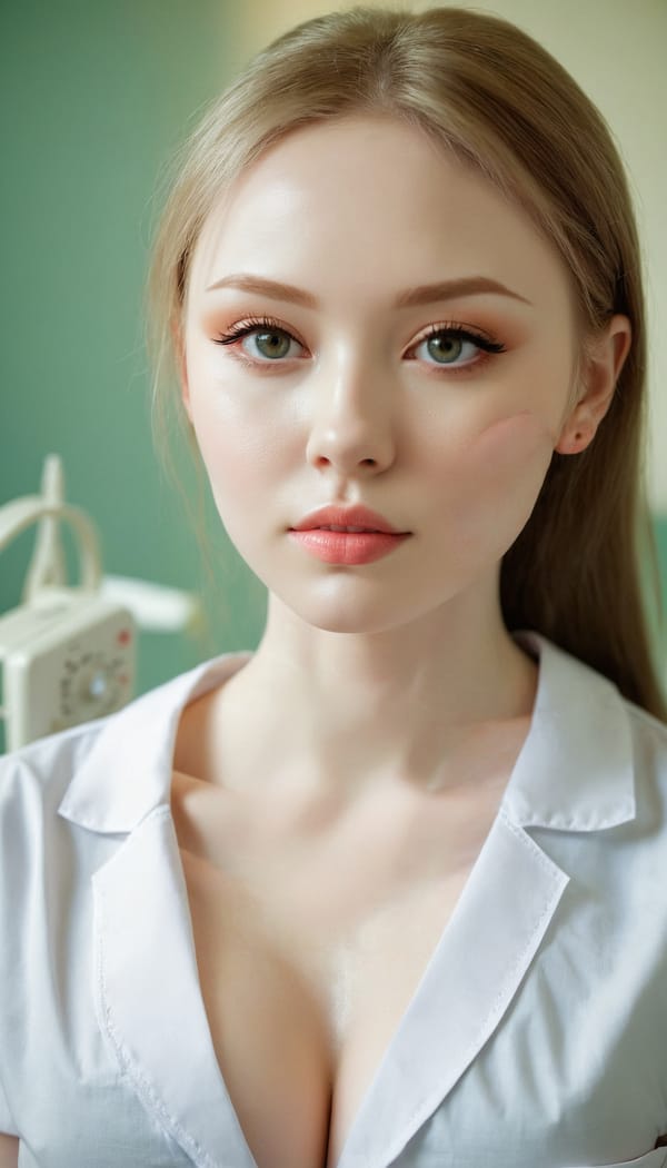 Tags: 21872187, SDXL
{"3": {"inputs": {"seed": 917251838929471, "steps": 64, "cfg": 7.02, "sampler_name": "dpmpp_2m", "scheduler": "karras", "denoise": 1.0, "model": ["27", 0], "positive": ["6", 0], "negative": ["7", 0], "latent_image": ["5", 0]}, "class_type": "KSampler"}, "4": {"inputs": {"ckpt_name": "juggernautxl.safetensors"}, "class_type": "CheckpointLoaderSimple"}, "5": {"inputs": {"width": 768, "height": 1344, "batch_size": 1}, "class_type": "EmptyLatentImage"}, "6": {"inputs": {"text": "28 year old girl, (ukrainian:1.01), (pale skin:1.10), (double eyelids:1.12), (sexy lips:1.05), (seductive pose:1.01), (idol:0.97), (detailed face:0.99), (cute:1.01), (eyelashes:0.98), (temptress:1.05), (blush:1.02), (slim:1.02), (beautiful eyes:0.99), (seductive facial expression:1.03), (in a seductive pose:1.06), (large perky breasts:1.07), (cleavage:0.95), (thigh gap:0.95), (nurse in uniform:1.00) working in a hospital ward, (natural looking skin:1.05), (skin fuzz:1.08), (candid cinema:1.01), (film:1.06), (detailed skin:1.07), (portra:1.06), (soft lighting:1.09), (textured skin:1.08), (RAW:1.04)", "clip": ["27", 1]}, "class_type": "CLIPTextEncode"}, "7": {"inputs": {"text": "(twisted:1.07), (open mouth:1.09), (watermark:1.07), (bad hands:1.12), (low resolution:1.12), (worst quality:1.10), (distorted:1.10)", "clip": ["27", 1]}, "class_type": "CLIPTextEncode"}, "8": {"inputs": {"samples": ["3", 0], "vae": ["4", 2]}, "class_type": "VAEDecode"}, "25": {"inputs": {"lora_name": "nudify_xl.safetensors", "strength_model": 0.35, "strength_clip": 0.05, "model": ["4", 0], "clip": ["4", 1]}, "class_type": "LoraLoader"}, "26": {"inputs": {"lora_name": "shirtlift_SDXL_v2.safetensors", "strength_model": 0.07, "strength_clip": 0.19, "model": ["25", 0], "clip": ["25", 1]}, "class_type": "LoraLoader"}, "27": {"inputs": {"lora_name": "PerfectEyesXL.safetensors", "strength_model": 0.06, "strength_clip": 0.05, "model": ["26", 0], "clip": ["26", 1]}, "class_type": "LoraLoader"}, "30": {"inputs": {"model_name": "4x_NMKD-Superscale-SP_178000_G.pth"}, "class_type": "UpscaleModelLoader"}, "31": {"inputs": {"upscale_model": ["30", 0], "image": ["8", 0]}, "class_type": "ImageUpscaleWithModel"}, "32": {"inputs": {"upscale_method": "lanczos", "scale_by": 0.5, "image": ["31", 0]}, "class_type": "ImageScaleBy"}, "33": {"inputs": {"pixels": ["32", 0], "vae": ["4", 2]}, "class_type": "VAEEncode"}, "34": {"inputs": {"seed": 917251838929471, "steps": 64, "cfg": 7.02, "sampler_name": "dpmpp_2m", "scheduler": "karras", "denoise": 0.3, "model": ["27", 0], "positive": ["6", 0], "negative": ["7", 0], "latent_image": ["33", 0]}, "class_type": "KSampler"}, "36": {"inputs": {"samples": ["34", 0], "vae": ["4", 2]}, "class_type": "VAEDecode"}, "39": {"inputs": {"filename_prefix": "comfyapi-1727857162951", "images": ["36", 0]}, "class_type": "SaveImage"}}