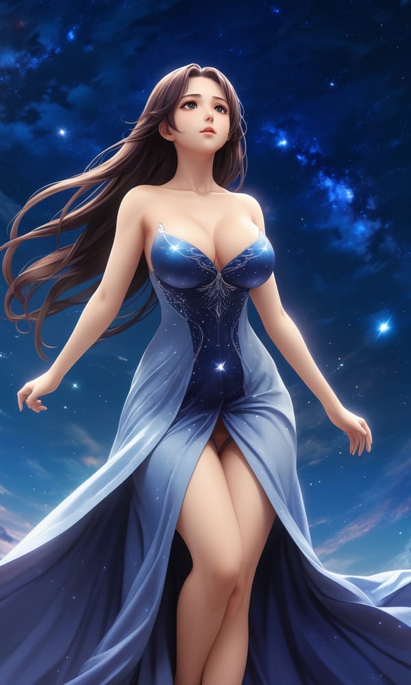 Tags: undefined
(nipple bare breasts:1.7), full body shot anime, gorgeous-woman, dress, long-hair, starry-sky, natural light, flying-above-ground, her dress is a nebula, hope in her eyes
Negative prompt: pubic hair
Steps: 8, Sampler: Euler a, CFG scale: 3, Seed: 4143881316, Size: 768x1280, Model hash: c8df560d29, Model: juggernautXL_v9Rdphoto2Lightning, Denoising strength: 0.25, Hires upscale: 1.25, Hires steps: 4, Hires upscaler: R-ESRGAN 4x+, Version: v1.8.0