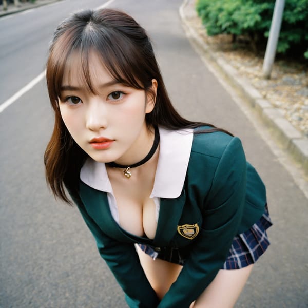 Tags: 21872187, SDXL
{"3": {"inputs": {"seed": 317376424614100, "steps": 32, "cfg": 7.3, "sampler_name": "dpmpp_2m", "scheduler": "karras", "denoise": 1.0, "model": ["27", 0], "positive": ["6", 0], "negative": ["7", 0], "latent_image": ["5", 0]}, "class_type": "KSampler"}, "4": {"inputs": {"ckpt_name": "helloworldxl.safetensors"}, "class_type": "CheckpointLoaderSimple"}, "5": {"inputs": {"width": 1024, "height": 1024, "batch_size": 1}, "class_type": "EmptyLatentImage"}, "6": {"inputs": {"text": "20 year old girl, (irish:1.01), (korean:1.06), (temptress:1.00), (eyelashes:1.02), (double eyelids:0.96), (blush:1.12), (cute:1.07), (beautiful eyes:1.10), (pale skin:0.99), (idol:1.05), (slim:1.02), (seductive facial expression:1.09), (sexy lips:1.08), (detailed face:1.06), (in a seductive pose:0.98), (large perky breasts:1.11), (cleavage:0.99), (thigh gap:1.10), (school uniform:1.02), choker, busy street, (candid cinema:1.07), (detailed skin:1.09), (soft lighting:1.00), (natural looking skin:1.02), (portra:1.04), (RAW:1.01), (textured skin:1.06), (skin fuzz:1.09), (film:1.07)", "clip": ["27", 1]}, "class_type": "CLIPTextEncode"}, "7": {"inputs": {"text": "(open mouth:1.11), (distorted:1.12), (worst quality:1.06), (twisted:1.12), (bad hands:1.09), (low resolution:1.13), (watermark:1.06)", "clip": ["27", 1]}, "class_type": "CLIPTextEncode"}, "8": {"inputs": {"samples": ["3", 0], "vae": ["4", 2]}, "class_type": "VAEDecode"}, "25": {"inputs": {"lora_name": "nudify_xl.safetensors", "strength_model": 0.01, "strength_clip": 0.18, "model": ["4", 0], "clip": ["4", 1]}, "class_type": "LoraLoader"}, "26": {"inputs": {"lora_name": "shirtlift_SDXL_v2.safetensors", "strength_model": 0.08, "strength_clip": 0.04, "model": ["25", 0], "clip": ["25", 1]}, "class_type": "LoraLoader"}, "27": {"inputs": {"lora_name": "PerfectEyesXL.safetensors", "strength_model": 0.08, "strength_clip": 0.18, "model": ["26", 0], "clip": ["26", 1]}, "class_type": "LoraLoader"}, "30": {"inputs": {"model_name": "4x_NMKD-Superscale-SP_178000_G.pth"}, "class_type": "UpscaleModelLoader"}, "31": {"inputs": {"upscale_model": ["30", 0], "image": ["8", 0]}, "class_type": "ImageUpscaleWithModel"}, "32": {"inputs": {"upscale_method": "lanczos", "scale_by": 0.5, "image": ["31", 0]}, "class_type": "ImageScaleBy"}, "33": {"inputs": {"pixels": ["32", 0], "vae": ["4", 2]}, "class_type": "VAEEncode"}, "34": {"inputs": {"seed": 317376424614100, "steps": 32, "cfg": 7.3, "sampler_name": "dpmpp_2m", "scheduler": "karras", "denoise": 0.3, "model": ["27", 0], "positive": ["6", 0], "negative": ["7", 0], "latent_image": ["33", 0]}, "class_type": "KSampler"}, "36": {"inputs": {"samples": ["34", 0], "vae": ["4", 2]}, "class_type": "VAEDecode"}, "39": {"inputs": {"filename_prefix": "comfyapi-1732067837437", "images": ["36", 0]}, "class_type": "SaveImage"}}