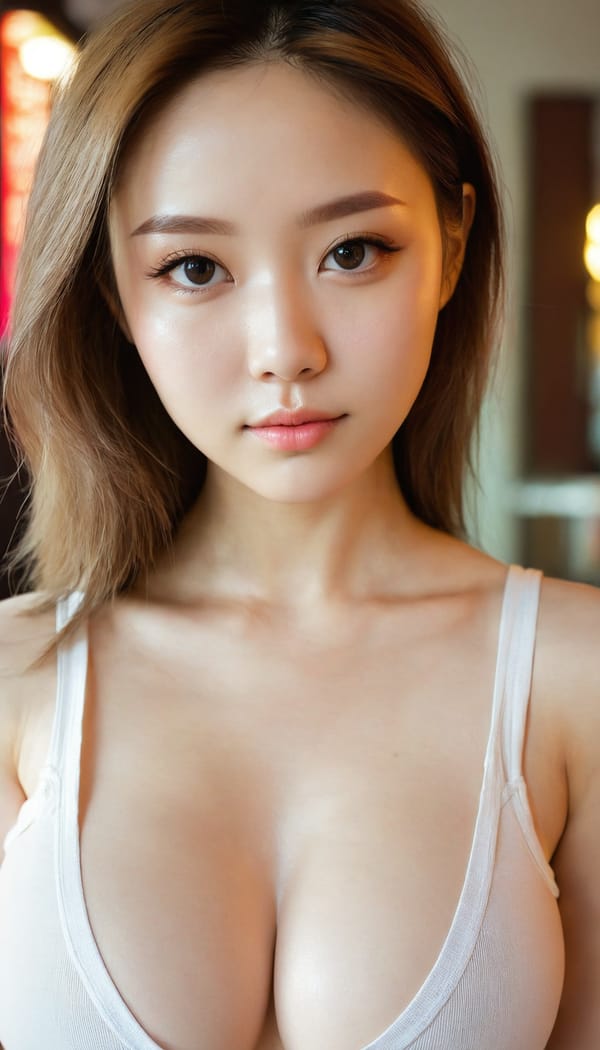 Tags: 21872187, SDXL
{"3": {"inputs": {"seed": 149873446355123, "steps": 64, "cfg": 6.94, "sampler_name": "dpmpp_2m", "scheduler": "karras", "denoise": 1.0, "model": ["27", 0], "positive": ["6", 0], "negative": ["7", 0], "latent_image": ["5", 0]}, "class_type": "KSampler"}, "4": {"inputs": {"ckpt_name": "juggernautxl.safetensors"}, "class_type": "CheckpointLoaderSimple"}, "5": {"inputs": {"width": 768, "height": 1344, "batch_size": 1}, "class_type": "EmptyLatentImage"}, "6": {"inputs": {"text": "28 year old girl, (double eyelids:1.13), (slim:1.03), (blush:1.04), (seductive facial expression:1.04), (eyelashes:0.96), (pale skin:1.03), (temptress:0.96), (beautiful eyes:1.09), (cute:0.95), (sexy lips:0.97), (idol:0.95), (seductive pose:0.96), (in a seductive pose:1.13), (large perky breasts:1.07), (cleavage:1.14), (thigh gap:1.01), (white tanktop:1.10), busy street, (portra:1.02), (film:1.02), (skin fuzz:1.07), (soft lighting:1.08), (natural looking skin:1.01), (detailed skin:1.07), (RAW:1.05), (candid cinema:1.08), (textured skin:1.00)", "clip": ["27", 1]}, "class_type": "CLIPTextEncode"}, "7": {"inputs": {"text": "(bad hands:1.11), (worst quality:1.09), (twisted:1.09), (open mouth:1.05), (low resolution:1.05), (distorted:1.13), (watermark:1.09)", "clip": ["27", 1]}, "class_type": "CLIPTextEncode"}, "8": {"inputs": {"samples": ["3", 0], "vae": ["4", 2]}, "class_type": "VAEDecode"}, "25": {"inputs": {"lora_name": "nudify_xl.safetensors", "strength_model": 0.09, "strength_clip": 0.18, "model": ["4", 0], "clip": ["4", 1]}, "class_type": "LoraLoader"}, "26": {"inputs": {"lora_name": "shirtlift_SDXL_v2.safetensors", "strength_model": 0.04, "strength_clip": 0.05, "model": ["25", 0], "clip": ["25", 1]}, "class_type": "LoraLoader"}, "27": {"inputs": {"lora_name": "PerfectEyesXL.safetensors", "strength_model": 0.01, "strength_clip": 0.07, "model": ["26", 0], "clip": ["26", 1]}, "class_type": "LoraLoader"}, "30": {"inputs": {"model_name": "4x_NMKD-Superscale-SP_178000_G.pth"}, "class_type": "UpscaleModelLoader"}, "31": {"inputs": {"upscale_model": ["30", 0], "image": ["8", 0]}, "class_type": "ImageUpscaleWithModel"}, "32": {"inputs": {"upscale_method": "lanczos", "scale_by": 0.5, "image": ["31", 0]}, "class_type": "ImageScaleBy"}, "33": {"inputs": {"pixels": ["32", 0], "vae": ["4", 2]}, "class_type": "VAEEncode"}, "34": {"inputs": {"seed": 149873446355123, "steps": 64, "cfg": 6.94, "sampler_name": "dpmpp_2m", "scheduler": "karras", "denoise": 0.3, "model": ["27", 0], "positive": ["6", 0], "negative": ["7", 0], "latent_image": ["33", 0]}, "class_type": "KSampler"}, "36": {"inputs": {"samples": ["34", 0], "vae": ["4", 2]}, "class_type": "VAEDecode"}, "39": {"inputs": {"filename_prefix": "comfyapi-1733130705388", "images": ["36", 0]}, "class_type": "SaveImage"}}